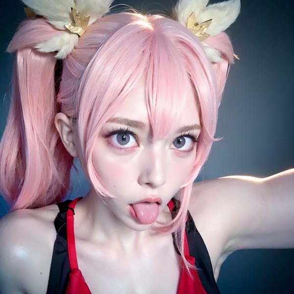 Tags: 21872187
<lora:JapaneseDollLikeness_v15:0.47>, <lora:YaeMiko_Test:0.70>, (russian:1.01), (gym outfit:1.14), gym, <lora:ahegao-x-v4:0.55>, ahegao face, pleasure, extremely detailed eyes, extremely detailed face, cute, (photorealistic:1.05), sexy lips, seductive smile, double eyelids, eyelashes, pale skin, perky breasts, textured skin, 4K, RAW, sharp, (long slim legs:1.19), (thigh gap:1.00), blush, solo, (stunningly attractive:1.15), (dramatic:1.10)
Negative prompt: drawings, anime, black and white, (worst quality:2.09)
Steps: 32, Sampler: DPM++ 2M Karras, CFG scale: 7.4, Seed: 2859691582, Size: 512x512, Model hash: fc2511737a, Model: chilloutmix_NiPrunedFp32Fix, Seed resize from: -1x-1, Denoising strength: 0.4, Version: v1.2.1, Hires upscale: 2.0, Hires steps: 16, Hires upscaler: ESRGAN_4x