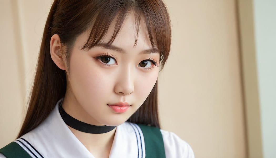 Tags: 21872187, SDXL
{"3": {"inputs": {"seed": 674332083624636, "steps": 32, "cfg": 7.0, "sampler_name": "dpmpp_2m", "scheduler": "karras", "denoise": 1.0, "model": ["27", 0], "positive": ["6", 0], "negative": ["7", 0], "latent_image": ["5", 0]}, "class_type": "KSampler"}, "4": {"inputs": {"ckpt_name": "juggernautXL_v8Rundiffusion.safetensors"}, "class_type": "CheckpointLoaderSimple"}, "5": {"inputs": {"width": 1344, "height": 768, "batch_size": 1}, "class_type": "EmptyLatentImage"}, "6": {"inputs": {"text": "20 year old girl, (korean:0.97), (russian:1.14), (irish:0.96), (taiwanese:0.98), (japanese:0.98), (eyelashes:1.01), (cute:1.14), (idol:1.07), (seductive facial expression:1.01), (beautiful eyes:1.04), (detailed face:1.12), (slim:1.12), (pale skin:1.02), (seductive pose:1.03), (blush:0.99), (double eyelids:1.13), (temptress:1.13), (in a seductive pose:1.04), (large perky breasts:1.14), (cleavage:1.02), (thigh gap:0.97), (school uniform:1.08), choker, busy street, (natural looking skin:1.08), (candid cinema:1.07), (textured skin:1.08), (film:1.03), (soft lighting:1.03), (skin fuzz:1.04), (detailed skin:1.07), (portra:1.03), (RAW:1.05)", "clip": ["27", 1]}, "class_type": "CLIPTextEncode"}, "7": {"inputs": {"text": "(watermark:1.12), (twisted:1.05), (distorted:1.09), (bad hands:1.08), (low resolution:1.12), (worst quality:1.07), (open mouth:1.10)", "clip": ["27", 1]}, "class_type": "CLIPTextEncode"}, "8": {"inputs": {"samples": ["3", 0], "vae": ["4", 2]}, "class_type": "VAEDecode"}, "25": {"inputs": {"lora_name": "nudify_xl.safetensors", "strength_model": 0.1, "strength_clip": 0.21, "model": ["4", 0], "clip": ["4", 1]}, "class_type": "LoraLoader"}, "26": {"inputs": {"lora_name": "shirtlift_SDXL_v2.safetensors", "strength_model": 0.03, "strength_clip": 0.16, "model": ["25", 0], "clip": ["25", 1]}, "class_type": "LoraLoader"}, "27": {"inputs": {"lora_name": "PerfectEyesXL.safetensors", "strength_model": 0.13, "strength_clip": 0.15, "model": ["26", 0], "clip": ["26", 1]}, "class_type": "LoraLoader"}, "30": {"inputs": {"model_name": "4x_NMKD-Superscale-SP_178000_G.pth"}, "class_type": "UpscaleModelLoader"}, "31": {"inputs": {"upscale_model": ["30", 0], "image": ["8", 0]}, "class_type": "ImageUpscaleWithModel"}, "32": {"inputs": {"upscale_method": "lanczos", "scale_by": 0.5, "image": ["31", 0]}, "class_type": "ImageScaleBy"}, "33": {"inputs": {"pixels": ["32", 0], "vae": ["4", 2]}, "class_type": "VAEEncode"}, "34": {"inputs": {"seed": 674332083624636, "steps": 32, "cfg": 7.0, "sampler_name": "dpmpp_2m", "scheduler": "karras", "denoise": 0.3, "model": ["27", 0], "positive": ["6", 0], "negative": ["7", 0], "latent_image": ["33", 0]}, "class_type": "KSampler"}, "36": {"inputs": {"samples": ["34", 0], "vae": ["4", 2]}, "class_type": "VAEDecode"}, "39": {"inputs": {"filename_prefix": "comfyapi-1707567225513", "images": ["36", 0]}, "class_type": "SaveImage"}}