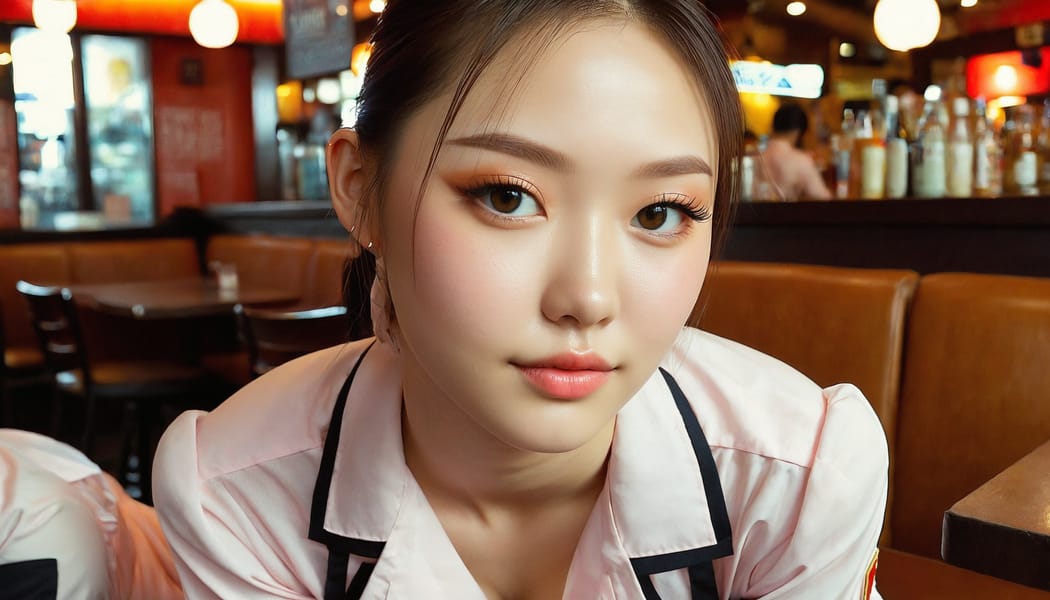 Tags: 21872187, SDXL
{"3": {"inputs": {"seed": 509061775054658, "steps": 64, "cfg": 6.17, "sampler_name": "dpmpp_2m", "scheduler": "karras", "denoise": 1.0, "model": ["27", 0], "positive": ["6", 0], "negative": ["7", 0], "latent_image": ["5", 0]}, "class_type": "KSampler"}, "4": {"inputs": {"ckpt_name": "juggernautxl.safetensors"}, "class_type": "CheckpointLoaderSimple"}, "5": {"inputs": {"width": 1344, "height": 768, "batch_size": 1}, "class_type": "EmptyLatentImage"}, "6": {"inputs": {"text": "18 year old girl, (russian:1.06), (chinese:1.07), (blush:1.10), (double eyelids:1.13), (pale skin:0.99), (seductive pose:1.08), (sexy lips:1.05), (eyelashes:1.00), (beautiful eyes:1.00), (slim:1.03), (cute:1.02), (detailed face:1.03), (temptress:0.97), (on all fours:1.06), (spreading ass cheeks:1.04), (from behind:1.00), (backboob:1.06), (a waitress in uniform:1.07) working at a restaurant, (soft lighting:1.00), (skin fuzz:1.01), (portra:1.09), (textured skin:1.05), (detailed skin:1.04), (film:1.02), (candid cinema:1.06), (natural looking skin:1.02), (RAW:1.02)", "clip": ["27", 1]}, "class_type": "CLIPTextEncode"}, "7": {"inputs": {"text": "(open mouth:1.12), (distorted:1.07), (twisted:1.12), (bad hands:1.07), (low resolution:1.06), (worst quality:1.10), (watermark:1.05)", "clip": ["27", 1]}, "class_type": "CLIPTextEncode"}, "8": {"inputs": {"samples": ["3", 0], "vae": ["4", 2]}, "class_type": "VAEDecode"}, "25": {"inputs": {"lora_name": "nudify_xl.safetensors", "strength_model": 0.22, "strength_clip": 0.39, "model": ["4", 0], "clip": ["4", 1]}, "class_type": "LoraLoader"}, "26": {"inputs": {"lora_name": "shirtlift_SDXL_v2.safetensors", "strength_model": 0.08, "strength_clip": 0.16, "model": ["25", 0], "clip": ["25", 1]}, "class_type": "LoraLoader"}, "27": {"inputs": {"lora_name": "PerfectEyesXL.safetensors", "strength_model": 0.04, "strength_clip": 0.07, "model": ["26", 0], "clip": ["26", 1]}, "class_type": "LoraLoader"}, "30": {"inputs": {"model_name": "4x_NMKD-Superscale-SP_178000_G.pth"}, "class_type": "UpscaleModelLoader"}, "31": {"inputs": {"upscale_model": ["30", 0], "image": ["8", 0]}, "class_type": "ImageUpscaleWithModel"}, "32": {"inputs": {"upscale_method": "lanczos", "scale_by": 0.5, "image": ["31", 0]}, "class_type": "ImageScaleBy"}, "33": {"inputs": {"pixels": ["32", 0], "vae": ["4", 2]}, "class_type": "VAEEncode"}, "34": {"inputs": {"seed": 509061775054658, "steps": 64, "cfg": 6.17, "sampler_name": "dpmpp_2m", "scheduler": "karras", "denoise": 0.3, "model": ["27", 0], "positive": ["6", 0], "negative": ["7", 0], "latent_image": ["33", 0]}, "class_type": "KSampler"}, "36": {"inputs": {"samples": ["34", 0], "vae": ["4", 2]}, "class_type": "VAEDecode"}, "39": {"inputs": {"filename_prefix": "comfyapi-1716538403918", "images": ["36", 0]}, "class_type": "SaveImage"}}