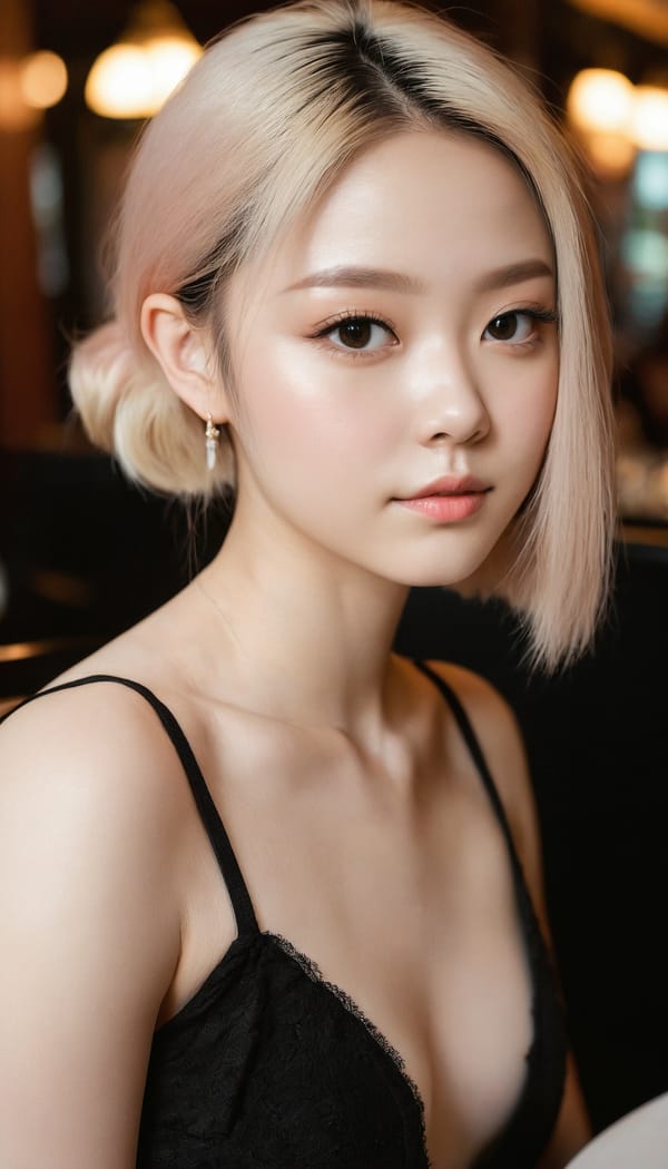 Tags: 21872187, SDXL
{"3": {"inputs": {"seed": 288782648276384, "steps": 32, "cfg": 6.75, "sampler_name": "dpmpp_2m", "scheduler": "karras", "denoise": 1.0, "model": ["27", 0], "positive": ["6", 0], "negative": ["7", 0], "latent_image": ["5", 0]}, "class_type": "KSampler"}, "4": {"inputs": {"ckpt_name": "juggernautxl.safetensors"}, "class_type": "CheckpointLoaderSimple"}, "5": {"inputs": {"width": 768, "height": 1344, "batch_size": 1}, "class_type": "EmptyLatentImage"}, "6": {"inputs": {"text": "22 year old girl, (double eyelids:1.09), (seductive facial expression:1.12), (idol:1.00), (pale skin:1.05), (detailed face:1.04), (blush:1.10), (seductive pose:0.97), (temptress:1.04), (cute:0.98), (slim:1.01), (beautiful eyes:1.04), (eyelashes:0.96), (perky ass:1.08), (exposed ass:1.09), (looking back:1.06), (sexy ass:1.05), (thigh gap:1.13), (wearing a little black dress:1.02) at a fine dining restaurant, (portra:1.03), (film:1.00), (textured skin:1.00), (candid cinema:1.08), (detailed skin:1.00), (soft lighting:1.07), (natural looking skin:1.00), (skin fuzz:1.08), (RAW:1.05)", "clip": ["27", 1]}, "class_type": "CLIPTextEncode"}, "7": {"inputs": {"text": "(worst quality:1.08), (open mouth:1.14), (low resolution:1.08), (watermark:1.12), (bad hands:1.13), (distorted:1.09), (twisted:1.10)", "clip": ["27", 1]}, "class_type": "CLIPTextEncode"}, "8": {"inputs": {"samples": ["3", 0], "vae": ["4", 2]}, "class_type": "VAEDecode"}, "25": {"inputs": {"lora_name": "nudify_xl.safetensors", "strength_model": 0.11, "strength_clip": 0.17, "model": ["4", 0], "clip": ["4", 1]}, "class_type": "LoraLoader"}, "26": {"inputs": {"lora_name": "shirtlift_SDXL_v2.safetensors", "strength_model": 0.11, "strength_clip": 0.04, "model": ["25", 0], "clip": ["25", 1]}, "class_type": "LoraLoader"}, "27": {"inputs": {"lora_name": "PerfectEyesXL.safetensors", "strength_model": 0.0, "strength_clip": 0.09, "model": ["26", 0], "clip": ["26", 1]}, "class_type": "LoraLoader"}, "30": {"inputs": {"model_name": "4x_NMKD-Superscale-SP_178000_G.pth"}, "class_type": "UpscaleModelLoader"}, "31": {"inputs": {"upscale_model": ["30", 0], "image": ["8", 0]}, "class_type": "ImageUpscaleWithModel"}, "32": {"inputs": {"upscale_method": "lanczos", "scale_by": 0.5, "image": ["31", 0]}, "class_type": "ImageScaleBy"}, "33": {"inputs": {"pixels": ["32", 0], "vae": ["4", 2]}, "class_type": "VAEEncode"}, "34": {"inputs": {"seed": 288782648276384, "steps": 32, "cfg": 6.75, "sampler_name": "dpmpp_2m", "scheduler": "karras", "denoise": 0.3, "model": ["27", 0], "positive": ["6", 0], "negative": ["7", 0], "latent_image": ["33", 0]}, "class_type": "KSampler"}, "36": {"inputs": {"samples": ["34", 0], "vae": ["4", 2]}, "class_type": "VAEDecode"}, "39": {"inputs": {"filename_prefix": "comfyapi-1733713847738", "images": ["36", 0]}, "class_type": "SaveImage"}}