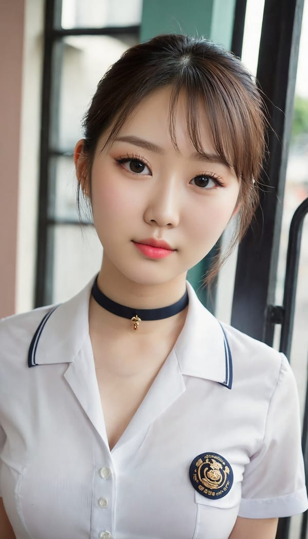 Tags: 21872187, SDXL
{"3": {"inputs": {"seed": 360241966906657, "steps": 64, "cfg": 6.87, "sampler_name": "dpmpp_2m", "scheduler": "karras", "denoise": 1.0, "model": ["27", 0], "positive": ["6", 0], "negative": ["7", 0], "latent_image": ["5", 0]}, "class_type": "KSampler"}, "4": {"inputs": {"ckpt_name": "juggernautXL_v8Rundiffusion.safetensors"}, "class_type": "CheckpointLoaderSimple"}, "5": {"inputs": {"width": 768, "height": 1344, "batch_size": 1}, "class_type": "EmptyLatentImage"}, "6": {"inputs": {"text": "23 year old girl, (korean:1.00), (chinese:1.12), (eyelashes:1.12), (double eyelids:1.12), (seductive pose:1.03), (pale skin:1.10), (blush:0.96), (beautiful eyes:1.06), (cute:0.97), (slim:1.11), (seductive facial expression:1.03), (sexy lips:1.00), (temptress:1.00), (detailed face:1.04), (in a seductive pose:0.96), (large perky breasts:1.04), (cleavage:0.97), (thigh gap:0.95), (school uniform:1.08), choker, busy street, (candid cinema:1.02), (skin fuzz:1.01), (soft lighting:1.09), (textured skin:1.00), (detailed skin:1.05), (natural looking skin:1.04), (RAW:1.01), (film:1.03), (portra:1.00)", "clip": ["27", 1]}, "class_type": "CLIPTextEncode"}, "7": {"inputs": {"text": "(open mouth:1.05), (low resolution:1.06), (distorted:1.14), (worst quality:1.08), (twisted:1.08), (watermark:1.09), (bad hands:1.10)", "clip": ["27", 1]}, "class_type": "CLIPTextEncode"}, "8": {"inputs": {"samples": ["3", 0], "vae": ["4", 2]}, "class_type": "VAEDecode"}, "25": {"inputs": {"lora_name": "nudify_xl.safetensors", "strength_model": 0.23, "strength_clip": 0.24, "model": ["4", 0], "clip": ["4", 1]}, "class_type": "LoraLoader"}, "26": {"inputs": {"lora_name": "shirtlift_SDXL_v2.safetensors", "strength_model": 0.01, "strength_clip": 0.15, "model": ["25", 0], "clip": ["25", 1]}, "class_type": "LoraLoader"}, "27": {"inputs": {"lora_name": "PerfectEyesXL.safetensors", "strength_model": 0.04, "strength_clip": 0.1, "model": ["26", 0], "clip": ["26", 1]}, "class_type": "LoraLoader"}, "30": {"inputs": {"model_name": "4x_NMKD-Superscale-SP_178000_G.pth"}, "class_type": "UpscaleModelLoader"}, "31": {"inputs": {"upscale_model": ["30", 0], "image": ["8", 0]}, "class_type": "ImageUpscaleWithModel"}, "32": {"inputs": {"upscale_method": "lanczos", "scale_by": 0.5, "image": ["31", 0]}, "class_type": "ImageScaleBy"}, "33": {"inputs": {"pixels": ["32", 0], "vae": ["4", 2]}, "class_type": "VAEEncode"}, "34": {"inputs": {"seed": 360241966906657, "steps": 64, "cfg": 6.87, "sampler_name": "dpmpp_2m", "scheduler": "karras", "denoise": 0.3, "model": ["27", 0], "positive": ["6", 0], "negative": ["7", 0], "latent_image": ["33", 0]}, "class_type": "KSampler"}, "36": {"inputs": {"samples": ["34", 0], "vae": ["4", 2]}, "class_type": "VAEDecode"}, "39": {"inputs": {"filename_prefix": "comfyapi-1707541635808", "images": ["36", 0]}, "class_type": "SaveImage"}}