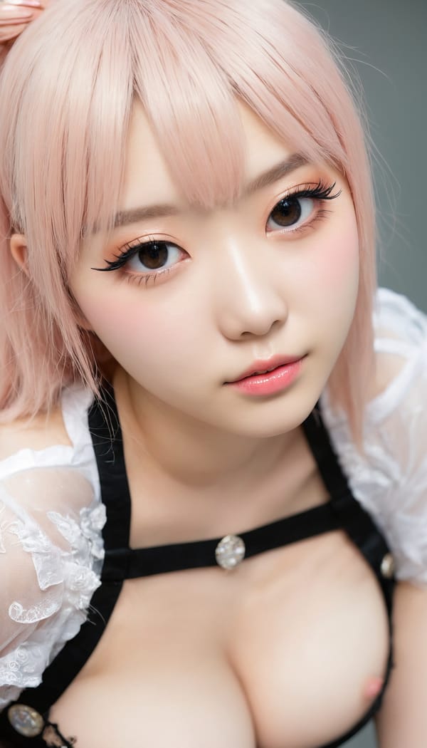 Tags: 21872187, SDXL
{"3": {"inputs": {"seed": 685907009307255, "steps": 64, "cfg": 5.17, "sampler_name": "dpmpp_2m", "scheduler": "karras", "denoise": 1.0, "model": ["27", 0], "positive": ["6", 0], "negative": ["7", 0], "latent_image": ["5", 0]}, "class_type": "KSampler"}, "4": {"inputs": {"ckpt_name": "juggernautxl.safetensors"}, "class_type": "CheckpointLoaderSimple"}, "5": {"inputs": {"width": 768, "height": 1344, "batch_size": 1}, "class_type": "EmptyLatentImage"}, "6": {"inputs": {"text": "24 year old girl, (korean:0.98), (idol:0.98), (eyelashes:1.14), (beautiful eyes:1.00), (detailed face:1.00), (slim:1.11), (blush:1.04), (seductive facial expression:1.05), (cute:0.95), (pale skin:1.04), (sexy lips:1.06), (double eyelids:1.12), (seductive pose:1.05), (temptress:1.04), (in a seductive pose:0.98), (large perky breasts:0.96), (cleavage:0.97), (thigh gap:1.08), (in a cosplay:1.07) at comiket posing for camera, (RAW:1.09), (natural looking skin:1.06), (skin fuzz:1.00), (soft lighting:1.06), (detailed skin:1.00), (portra:1.00), (candid cinema:1.02), (textured skin:1.03), (film:1.09)", "clip": ["27", 1]}, "class_type": "CLIPTextEncode"}, "7": {"inputs": {"text": "(watermark:1.12), (open mouth:1.13), (twisted:1.06), (bad hands:1.10), (worst quality:1.07), (low resolution:1.09), (distorted:1.12)", "clip": ["27", 1]}, "class_type": "CLIPTextEncode"}, "8": {"inputs": {"samples": ["3", 0], "vae": ["4", 2]}, "class_type": "VAEDecode"}, "25": {"inputs": {"lora_name": "nudify_xl.safetensors", "strength_model": 0.17, "strength_clip": 0.25, "model": ["4", 0], "clip": ["4", 1]}, "class_type": "LoraLoader"}, "26": {"inputs": {"lora_name": "shirtlift_SDXL_v2.safetensors", "strength_model": 0.14, "strength_clip": 0.18, "model": ["25", 0], "clip": ["25", 1]}, "class_type": "LoraLoader"}, "27": {"inputs": {"lora_name": "PerfectEyesXL.safetensors", "strength_model": 0.01, "strength_clip": 0.17, "model": ["26", 0], "clip": ["26", 1]}, "class_type": "LoraLoader"}, "30": {"inputs": {"model_name": "4x_NMKD-Superscale-SP_178000_G.pth"}, "class_type": "UpscaleModelLoader"}, "31": {"inputs": {"upscale_model": ["30", 0], "image": ["8", 0]}, "class_type": "ImageUpscaleWithModel"}, "32": {"inputs": {"upscale_method": "lanczos", "scale_by": 0.5, "image": ["31", 0]}, "class_type": "ImageScaleBy"}, "33": {"inputs": {"pixels": ["32", 0], "vae": ["4", 2]}, "class_type": "VAEEncode"}, "34": {"inputs": {"seed": 685907009307255, "steps": 64, "cfg": 5.17, "sampler_name": "dpmpp_2m", "scheduler": "karras", "denoise": 0.3, "model": ["27", 0], "positive": ["6", 0], "negative": ["7", 0], "latent_image": ["33", 0]}, "class_type": "KSampler"}, "36": {"inputs": {"samples": ["34", 0], "vae": ["4", 2]}, "class_type": "VAEDecode"}, "39": {"inputs": {"filename_prefix": "comfyapi-1726528149103", "images": ["36", 0]}, "class_type": "SaveImage"}}