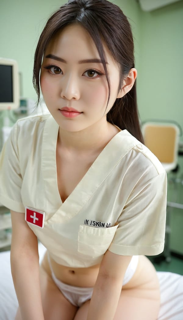 Tags: 21872187, SDXL
{"3": {"inputs": {"seed": 945900822768348, "steps": 32, "cfg": 7.11, "sampler_name": "dpmpp_2m", "scheduler": "karras", "denoise": 1.0, "model": ["27", 0], "positive": ["6", 0], "negative": ["7", 0], "latent_image": ["5", 0]}, "class_type": "KSampler"}, "4": {"inputs": {"ckpt_name": "juggernautxl.safetensors"}, "class_type": "CheckpointLoaderSimple"}, "5": {"inputs": {"width": 768, "height": 1344, "batch_size": 1}, "class_type": "EmptyLatentImage"}, "6": {"inputs": {"text": "28 year old girl, (japanese:1.11), (blush:0.99), (detailed face:1.05), (temptress:1.08), (idol:1.03), (seductive facial expression:0.99), (pale skin:1.09), (slim:1.01), (sexy lips:1.11), (cute:1.06), (beautiful eyes:1.06), (double eyelids:1.00), (perky ass:0.95), (exposed ass:1.00), (looking back:1.10), (sexy ass:1.01), (thigh gap:1.04), (nurse in uniform:0.98) working in a hospital ward, (skin fuzz:1.09), (portra:1.00), (candid cinema:1.09), (natural looking skin:1.06), (film:1.02), (textured skin:1.01), (detailed skin:1.05), (soft lighting:1.08), (RAW:1.05)", "clip": ["27", 1]}, "class_type": "CLIPTextEncode"}, "7": {"inputs": {"text": "(open mouth:1.10), (bad hands:1.14), (low resolution:1.06), (watermark:1.10), (distorted:1.08), (twisted:1.06), (worst quality:1.06)", "clip": ["27", 1]}, "class_type": "CLIPTextEncode"}, "8": {"inputs": {"samples": ["3", 0], "vae": ["4", 2]}, "class_type": "VAEDecode"}, "25": {"inputs": {"lora_name": "nudify_xl.safetensors", "strength_model": 0.19, "strength_clip": 0.0, "model": ["4", 0], "clip": ["4", 1]}, "class_type": "LoraLoader"}, "26": {"inputs": {"lora_name": "shirtlift_SDXL_v2.safetensors", "strength_model": 0.03, "strength_clip": 0.19, "model": ["25", 0], "clip": ["25", 1]}, "class_type": "LoraLoader"}, "27": {"inputs": {"lora_name": "PerfectEyesXL.safetensors", "strength_model": 0.17, "strength_clip": 0.19, "model": ["26", 0], "clip": ["26", 1]}, "class_type": "LoraLoader"}, "30": {"inputs": {"model_name": "4x_NMKD-Superscale-SP_178000_G.pth"}, "class_type": "UpscaleModelLoader"}, "31": {"inputs": {"upscale_model": ["30", 0], "image": ["8", 0]}, "class_type": "ImageUpscaleWithModel"}, "32": {"inputs": {"upscale_method": "lanczos", "scale_by": 0.5, "image": ["31", 0]}, "class_type": "ImageScaleBy"}, "33": {"inputs": {"pixels": ["32", 0], "vae": ["4", 2]}, "class_type": "VAEEncode"}, "34": {"inputs": {"seed": 945900822768348, "steps": 32, "cfg": 7.11, "sampler_name": "dpmpp_2m", "scheduler": "karras", "denoise": 0.3, "model": ["27", 0], "positive": ["6", 0], "negative": ["7", 0], "latent_image": ["33", 0]}, "class_type": "KSampler"}, "36": {"inputs": {"samples": ["34", 0], "vae": ["4", 2]}, "class_type": "VAEDecode"}, "39": {"inputs": {"filename_prefix": "comfyapi-1713715758435", "images": ["36", 0]}, "class_type": "SaveImage"}}