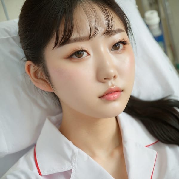 Tags: 21872187, SDXL
{"3": {"inputs": {"seed": 441246752781777, "steps": 32, "cfg": 6.54, "sampler_name": "dpmpp_2m", "scheduler": "karras", "denoise": 1.0, "model": ["27", 0], "positive": ["6", 0], "negative": ["7", 0], "latent_image": ["5", 0]}, "class_type": "KSampler"}, "4": {"inputs": {"ckpt_name": "juggernautxl.safetensors"}, "class_type": "CheckpointLoaderSimple"}, "5": {"inputs": {"width": 1024, "height": 1024, "batch_size": 1}, "class_type": "EmptyLatentImage"}, "6": {"inputs": {"text": "24 year old girl, (korean:1.01), (japanese:1.07), (chinese:1.07), (detailed face:0.95), (pale skin:1.06), (beautiful eyes:1.14), (double eyelids:1.10), (sexy lips:0.99), (eyelashes:0.97), (temptress:0.95), (seductive pose:1.01), (seductive facial expression:1.07), (slim:1.11), (cute:1.07), (blush:1.13), (in a seductive pose:1.11), (large perky breasts:1.13), (cleavage:1.14), (thigh gap:1.11), (nurse in uniform:1.04) working in a hospital ward, (soft lighting:1.04), (RAW:1.06), (detailed skin:1.08), (textured skin:1.07), (skin fuzz:1.07), (film:1.04), (natural looking skin:1.07), (portra:1.05)", "clip": ["27", 1]}, "class_type": "CLIPTextEncode"}, "7": {"inputs": {"text": "(open mouth:1.10), (watermark:1.09), (twisted:1.08), (low resolution:1.14), (worst quality:1.09), (bad hands:1.08), (distorted:1.05)", "clip": ["27", 1]}, "class_type": "CLIPTextEncode"}, "8": {"inputs": {"samples": ["3", 0], "vae": ["4", 2]}, "class_type": "VAEDecode"}, "25": {"inputs": {"lora_name": "nudify_xl.safetensors", "strength_model": 0.13, "strength_clip": 0.36, "model": ["4", 0], "clip": ["4", 1]}, "class_type": "LoraLoader"}, "26": {"inputs": {"lora_name": "shirtlift_SDXL_v2.safetensors", "strength_model": 0.05, "strength_clip": 0.11, "model": ["25", 0], "clip": ["25", 1]}, "class_type": "LoraLoader"}, "27": {"inputs": {"lora_name": "PerfectEyesXL.safetensors", "strength_model": 0.05, "strength_clip": 0.1, "model": ["26", 0], "clip": ["26", 1]}, "class_type": "LoraLoader"}, "30": {"inputs": {"model_name": "4x_NMKD-Superscale-SP_178000_G.pth"}, "class_type": "UpscaleModelLoader"}, "31": {"inputs": {"upscale_model": ["30", 0], "image": ["8", 0]}, "class_type": "ImageUpscaleWithModel"}, "32": {"inputs": {"upscale_method": "lanczos", "scale_by": 0.5, "image": ["31", 0]}, "class_type": "ImageScaleBy"}, "33": {"inputs": {"pixels": ["32", 0], "vae": ["4", 2]}, "class_type": "VAEEncode"}, "34": {"inputs": {"seed": 441246752781777, "steps": 32, "cfg": 6.54, "sampler_name": "dpmpp_2m", "scheduler": "karras", "denoise": 0.3, "model": ["27", 0], "positive": ["6", 0], "negative": ["7", 0], "latent_image": ["33", 0]}, "class_type": "KSampler"}, "36": {"inputs": {"samples": ["34", 0], "vae": ["4", 2]}, "class_type": "VAEDecode"}, "39": {"inputs": {"filename_prefix": "comfyapi-1735023950436", "images": ["36", 0]}, "class_type": "SaveImage"}}