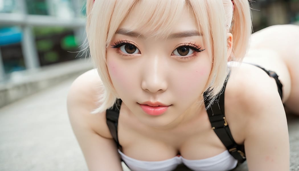 Tags: 21872187, SDXL
{"3": {"inputs": {"seed": 343839968717387, "steps": 32, "cfg": 6.91, "sampler_name": "dpmpp_2m", "scheduler": "karras", "denoise": 1.0, "model": ["27", 0], "positive": ["6", 0], "negative": ["7", 0], "latent_image": ["5", 0]}, "class_type": "KSampler"}, "4": {"inputs": {"ckpt_name": "juggernautxl.safetensors"}, "class_type": "CheckpointLoaderSimple"}, "5": {"inputs": {"width": 1344, "height": 768, "batch_size": 1}, "class_type": "EmptyLatentImage"}, "6": {"inputs": {"text": "26 year old girl, (taiwanese:1.04), (chinese:1.00), (russian:0.97), (blush:1.13), (seductive facial expression:0.96), (sexy lips:0.97), (idol:1.02), (pale skin:1.04), (detailed face:1.09), (cute:1.00), (temptress:1.00), (slim:0.95), (seductive pose:1.08), (beautiful eyes:0.95), (double eyelids:0.98), (on all fours:1.14), (spreading ass cheeks:1.11), (from behind:0.95), (backboob:1.04), (in a cosplay:1.05) at comiket posing for camera, (textured skin:1.00), (detailed skin:1.05), (RAW:1.04), (portra:1.02), (skin fuzz:1.07), (film:1.00), (candid cinema:1.00), (natural looking skin:1.01), (soft lighting:1.04)", "clip": ["27", 1]}, "class_type": "CLIPTextEncode"}, "7": {"inputs": {"text": "(watermark:1.05), (distorted:1.14), (bad hands:1.08), (twisted:1.10), (open mouth:1.05), (worst quality:1.12), (low resolution:1.11)", "clip": ["27", 1]}, "class_type": "CLIPTextEncode"}, "8": {"inputs": {"samples": ["3", 0], "vae": ["4", 2]}, "class_type": "VAEDecode"}, "25": {"inputs": {"lora_name": "nudify_xl.safetensors", "strength_model": 0.0, "strength_clip": 0.3, "model": ["4", 0], "clip": ["4", 1]}, "class_type": "LoraLoader"}, "26": {"inputs": {"lora_name": "shirtlift_SDXL_v2.safetensors", "strength_model": 0.11, "strength_clip": 0.01, "model": ["25", 0], "clip": ["25", 1]}, "class_type": "LoraLoader"}, "27": {"inputs": {"lora_name": "PerfectEyesXL.safetensors", "strength_model": 0.01, "strength_clip": 0.1, "model": ["26", 0], "clip": ["26", 1]}, "class_type": "LoraLoader"}, "30": {"inputs": {"model_name": "4x_NMKD-Superscale-SP_178000_G.pth"}, "class_type": "UpscaleModelLoader"}, "31": {"inputs": {"upscale_model": ["30", 0], "image": ["8", 0]}, "class_type": "ImageUpscaleWithModel"}, "32": {"inputs": {"upscale_method": "lanczos", "scale_by": 0.5, "image": ["31", 0]}, "class_type": "ImageScaleBy"}, "33": {"inputs": {"pixels": ["32", 0], "vae": ["4", 2]}, "class_type": "VAEEncode"}, "34": {"inputs": {"seed": 343839968717387, "steps": 32, "cfg": 6.91, "sampler_name": "dpmpp_2m", "scheduler": "karras", "denoise": 0.3, "model": ["27", 0], "positive": ["6", 0], "negative": ["7", 0], "latent_image": ["33", 0]}, "class_type": "KSampler"}, "36": {"inputs": {"samples": ["34", 0], "vae": ["4", 2]}, "class_type": "VAEDecode"}, "39": {"inputs": {"filename_prefix": "comfyapi-1714325150823", "images": ["36", 0]}, "class_type": "SaveImage"}}