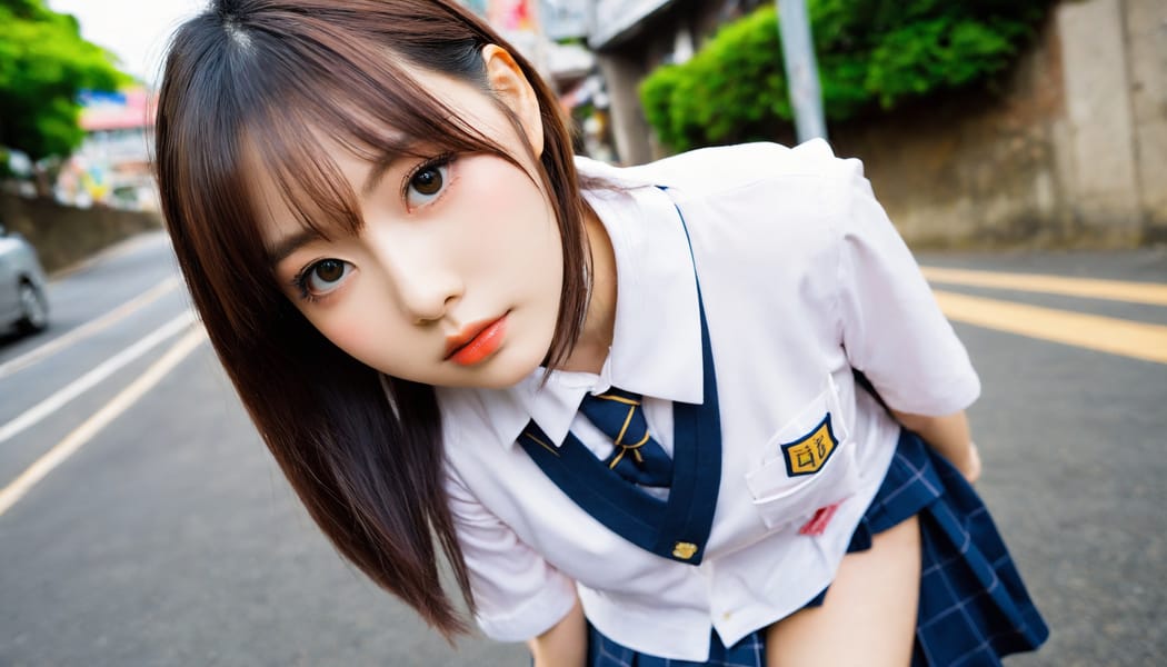 Tags: 21872187, SDXL
{"3": {"inputs": {"seed": 291268177364413, "steps": 32, "cfg": 7.16, "sampler_name": "dpmpp_2m", "scheduler": "karras", "denoise": 1.0, "model": ["27", 0], "positive": ["6", 0], "negative": ["7", 0], "latent_image": ["5", 0]}, "class_type": "KSampler"}, "4": {"inputs": {"ckpt_name": "helloworldxl.safetensors"}, "class_type": "CheckpointLoaderSimple"}, "5": {"inputs": {"width": 1344, "height": 768, "batch_size": 1}, "class_type": "EmptyLatentImage"}, "6": {"inputs": {"text": "23 year old girl, (japanese:0.95), (seductive facial expression:1.12), (slim:1.14), (detailed face:1.01), (seductive pose:1.05), (double eyelids:1.05), (eyelashes:1.09), (blush:1.10), (beautiful eyes:1.14), (cute:0.96), (sexy lips:1.05), (idol:0.99), (temptress:0.98), (pale skin:0.98), (in a seductive pose:1.02), (large perky breasts:1.01), (cleavage:1.01), (thigh gap:1.02), (school uniform:1.05), choker, busy street, (natural looking skin:1.00), (skin fuzz:1.05), (candid cinema:1.05), (portra:1.00), (detailed skin:1.02), (film:1.00), (textured skin:1.00), (RAW:1.04), (soft lighting:1.01)", "clip": ["27", 1]}, "class_type": "CLIPTextEncode"}, "7": {"inputs": {"text": "(distorted:1.12), (worst quality:1.06), (twisted:1.05), (open mouth:1.12), (low resolution:1.07), (watermark:1.11), (bad hands:1.06)", "clip": ["27", 1]}, "class_type": "CLIPTextEncode"}, "8": {"inputs": {"samples": ["3", 0], "vae": ["4", 2]}, "class_type": "VAEDecode"}, "25": {"inputs": {"lora_name": "nudify_xl.safetensors", "strength_model": 0.09, "strength_clip": 0.1, "model": ["4", 0], "clip": ["4", 1]}, "class_type": "LoraLoader"}, "26": {"inputs": {"lora_name": "shirtlift_SDXL_v2.safetensors", "strength_model": 0.18, "strength_clip": 0.19, "model": ["25", 0], "clip": ["25", 1]}, "class_type": "LoraLoader"}, "27": {"inputs": {"lora_name": "PerfectEyesXL.safetensors", "strength_model": 0.12, "strength_clip": 0.01, "model": ["26", 0], "clip": ["26", 1]}, "class_type": "LoraLoader"}, "30": {"inputs": {"model_name": "4x_NMKD-Superscale-SP_178000_G.pth"}, "class_type": "UpscaleModelLoader"}, "31": {"inputs": {"upscale_model": ["30", 0], "image": ["8", 0]}, "class_type": "ImageUpscaleWithModel"}, "32": {"inputs": {"upscale_method": "lanczos", "scale_by": 0.5, "image": ["31", 0]}, "class_type": "ImageScaleBy"}, "33": {"inputs": {"pixels": ["32", 0], "vae": ["4", 2]}, "class_type": "VAEEncode"}, "34": {"inputs": {"seed": 291268177364413, "steps": 32, "cfg": 7.16, "sampler_name": "dpmpp_2m", "scheduler": "karras", "denoise": 0.3, "model": ["27", 0], "positive": ["6", 0], "negative": ["7", 0], "latent_image": ["33", 0]}, "class_type": "KSampler"}, "36": {"inputs": {"samples": ["34", 0], "vae": ["4", 2]}, "class_type": "VAEDecode"}, "39": {"inputs": {"filename_prefix": "comfyapi-1716017471499", "images": ["36", 0]}, "class_type": "SaveImage"}}