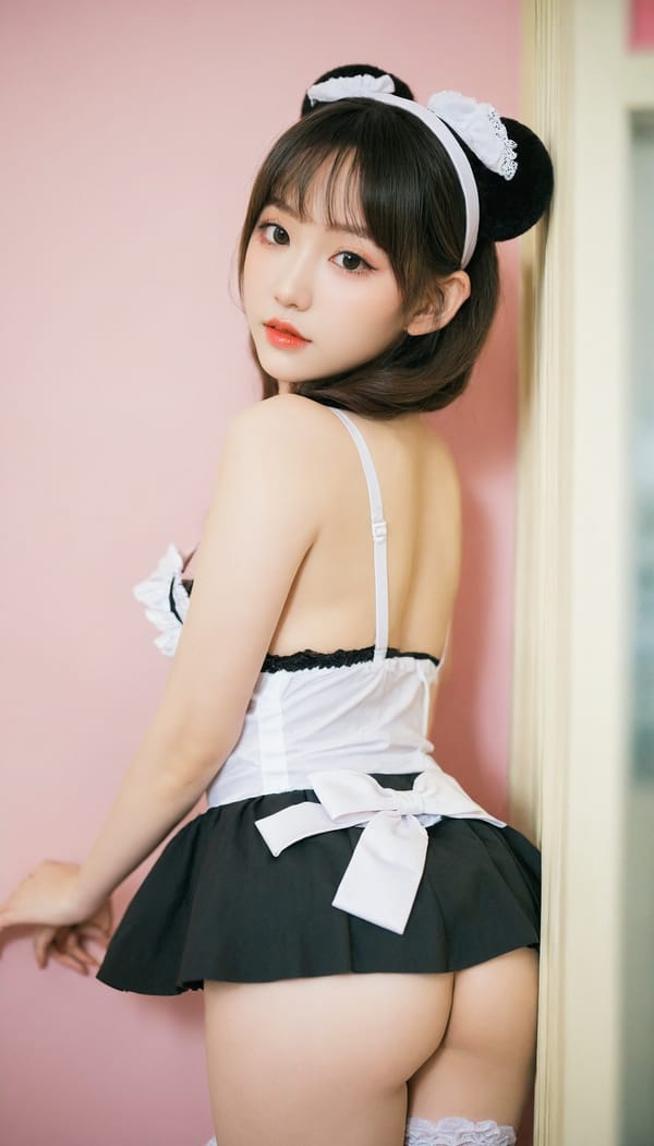 Tags: 21872187, SDXL
{"3": {"inputs": {"seed": 515377489771929, "steps": 64, "cfg": 5.44, "sampler_name": "dpmpp_2m", "scheduler": "karras", "denoise": 1.0, "model": ["27", 0], "positive": ["6", 0], "negative": ["7", 0], "latent_image": ["5", 0]}, "class_type": "KSampler"}, "4": {"inputs": {"ckpt_name": "leosamsHelloworldSDXL_helloworldSDXL32DPO.safetensors"}, "class_type": "CheckpointLoaderSimple"}, "5": {"inputs": {"width": 768, "height": 1344, "batch_size": 1}, "class_type": "EmptyLatentImage"}, "6": {"inputs": {"text": "23 year old girl, (korean:0.97), (ukrainian:0.95), (sexy lips:0.95), (seductive pose:1.04), (cute:1.01), (seductive facial expression:0.97), (blush:0.95), (double eyelids:1.08), (slim:1.03), (idol:1.05), (temptress:1.13), (eyelashes:1.04), (detailed face:0.97), (beautiful eyes:0.96), (pale skin:0.96), (on all fours:1.02), (spreading ass cheeks:0.99), (from behind:0.99), (backboob:0.99), in a (skimpy maid costume:1.11) working at a maid cafe, choker, bowtie, headband, pleated skirt, (soft lighting:1.06), (natural looking skin:1.03), (textured skin:1.01), (skin fuzz:1.09), (film:1.03), (detailed skin:1.05), (portra:1.01), (RAW:1.01), (candid cinema:1.05)", "clip": ["27", 1]}, "class_type": "CLIPTextEncode"}, "7": {"inputs": {"text": "(watermark:1.08), (bad hands:1.10), (open mouth:1.09), (low resolution:1.05), (worst quality:1.14), (distorted:1.07), (twisted:1.09)", "clip": ["27", 1]}, "class_type": "CLIPTextEncode"}, "8": {"inputs": {"samples": ["3", 0], "vae": ["4", 2]}, "class_type": "VAEDecode"}, "25": {"inputs": {"lora_name": "nudify_xl.safetensors", "strength_model": 0.27, "strength_clip": 0.25, "model": ["4", 0], "clip": ["4", 1]}, "class_type": "LoraLoader"}, "26": {"inputs": {"lora_name": "shirtlift_SDXL_v2.safetensors", "strength_model": 0.0, "strength_clip": 0.17, "model": ["25", 0], "clip": ["25", 1]}, "class_type": "LoraLoader"}, "27": {"inputs": {"lora_name": "PerfectEyesXL.safetensors", "strength_model": 0.09, "strength_clip": 0.17, "model": ["26", 0], "clip": ["26", 1]}, "class_type": "LoraLoader"}, "30": {"inputs": {"model_name": "4x_NMKD-Superscale-SP_178000_G.pth"}, "class_type": "UpscaleModelLoader"}, "31": {"inputs": {"upscale_model": ["30", 0], "image": ["8", 0]}, "class_type": "ImageUpscaleWithModel"}, "32": {"inputs": {"upscale_method": "lanczos", "scale_by": 0.5, "image": ["31", 0]}, "class_type": "ImageScaleBy"}, "33": {"inputs": {"pixels": ["32", 0], "vae": ["4", 2]}, "class_type": "VAEEncode"}, "34": {"inputs": {"seed": 515377489771929, "steps": 64, "cfg": 5.44, "sampler_name": "dpmpp_2m", "scheduler": "karras", "denoise": 0.3, "model": ["27", 0], "positive": ["6", 0], "negative": ["7", 0], "latent_image": ["33", 0]}, "class_type": "KSampler"}, "36": {"inputs": {"samples": ["34", 0], "vae": ["4", 2]}, "class_type": "VAEDecode"}, "39": {"inputs": {"filename_prefix": "comfyapi-1707284735009", "images": ["36", 0]}, "class_type": "SaveImage"}}