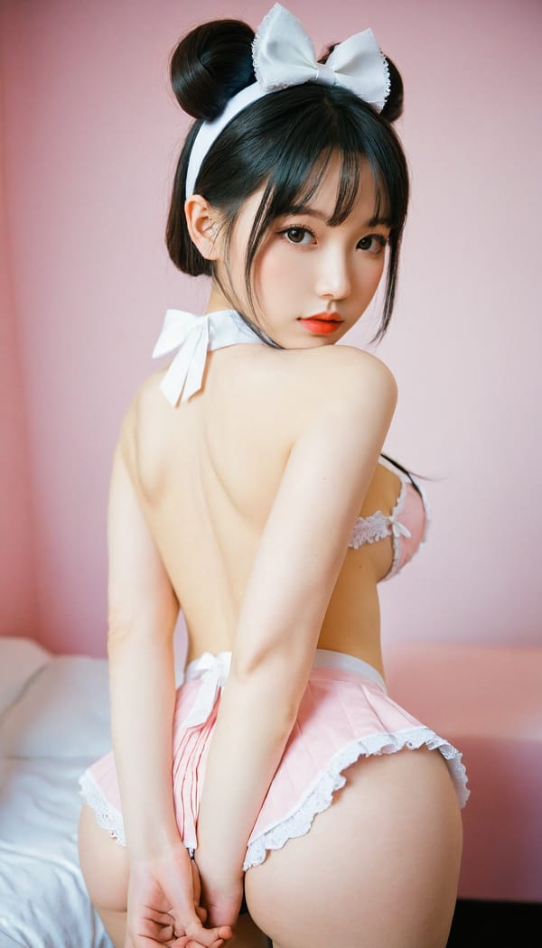 Tags: 21872187, SDXL
{"3": {"inputs": {"seed": 851574588886472, "steps": 32, "cfg": 6.88, "sampler_name": "dpmpp_2m", "scheduler": "karras", "denoise": 1.0, "model": ["27", 0], "positive": ["6", 0], "negative": ["7", 0], "latent_image": ["5", 0]}, "class_type": "KSampler"}, "4": {"inputs": {"ckpt_name": "leosamsHelloworldSDXL_helloworldSDXL32DPO.safetensors"}, "class_type": "CheckpointLoaderSimple"}, "5": {"inputs": {"width": 768, "height": 1344, "batch_size": 1}, "class_type": "EmptyLatentImage"}, "6": {"inputs": {"text": "22 year old girl, (japanese:1.14), (ukrainian:1.13), (chinese:1.03), (slim:1.09), (blush:0.97), (seductive pose:1.05), (idol:1.09), (pale skin:1.08), (eyelashes:0.98), (sexy lips:1.12), (cute:0.97), (beautiful eyes:0.97), (detailed face:1.09), (seductive facial expression:1.08), (temptress:1.08), (on all fours:0.95), (spreading ass cheeks:1.05), (from behind:1.02), (backboob:1.07), in a (skimpy maid costume:1.01) working at a maid cafe, choker, bowtie, headband, pleated skirt, (natural looking skin:1.02), (RAW:1.07), (textured skin:1.00), (film:1.07), (skin fuzz:1.06), (candid cinema:1.06), (detailed skin:1.08), (soft lighting:1.04), (portra:1.00)", "clip": ["27", 1]}, "class_type": "CLIPTextEncode"}, "7": {"inputs": {"text": "(low resolution:1.10), (twisted:1.14), (watermark:1.08), (open mouth:1.13), (bad hands:1.07), (worst quality:1.05), (distorted:1.06)", "clip": ["27", 1]}, "class_type": "CLIPTextEncode"}, "8": {"inputs": {"samples": ["3", 0], "vae": ["4", 2]}, "class_type": "VAEDecode"}, "25": {"inputs": {"lora_name": "nudify_xl.safetensors", "strength_model": 0.23, "strength_clip": 0.37, "model": ["4", 0], "clip": ["4", 1]}, "class_type": "LoraLoader"}, "26": {"inputs": {"lora_name": "shirtlift_SDXL_v2.safetensors", "strength_model": 0.08, "strength_clip": 0.11, "model": ["25", 0], "clip": ["25", 1]}, "class_type": "LoraLoader"}, "27": {"inputs": {"lora_name": "PerfectEyesXL.safetensors", "strength_model": 0.07, "strength_clip": 0.11, "model": ["26", 0], "clip": ["26", 1]}, "class_type": "LoraLoader"}, "30": {"inputs": {"model_name": "4x_NMKD-Superscale-SP_178000_G.pth"}, "class_type": "UpscaleModelLoader"}, "31": {"inputs": {"upscale_model": ["30", 0], "image": ["8", 0]}, "class_type": "ImageUpscaleWithModel"}, "32": {"inputs": {"upscale_method": "lanczos", "scale_by": 0.5, "image": ["31", 0]}, "class_type": "ImageScaleBy"}, "33": {"inputs": {"pixels": ["32", 0], "vae": ["4", 2]}, "class_type": "VAEEncode"}, "34": {"inputs": {"seed": 851574588886472, "steps": 32, "cfg": 6.88, "sampler_name": "dpmpp_2m", "scheduler": "karras", "denoise": 0.3, "model": ["27", 0], "positive": ["6", 0], "negative": ["7", 0], "latent_image": ["33", 0]}, "class_type": "KSampler"}, "36": {"inputs": {"samples": ["34", 0], "vae": ["4", 2]}, "class_type": "VAEDecode"}, "39": {"inputs": {"filename_prefix": "comfyapi-1707393397075", "images": ["36", 0]}, "class_type": "SaveImage"}}