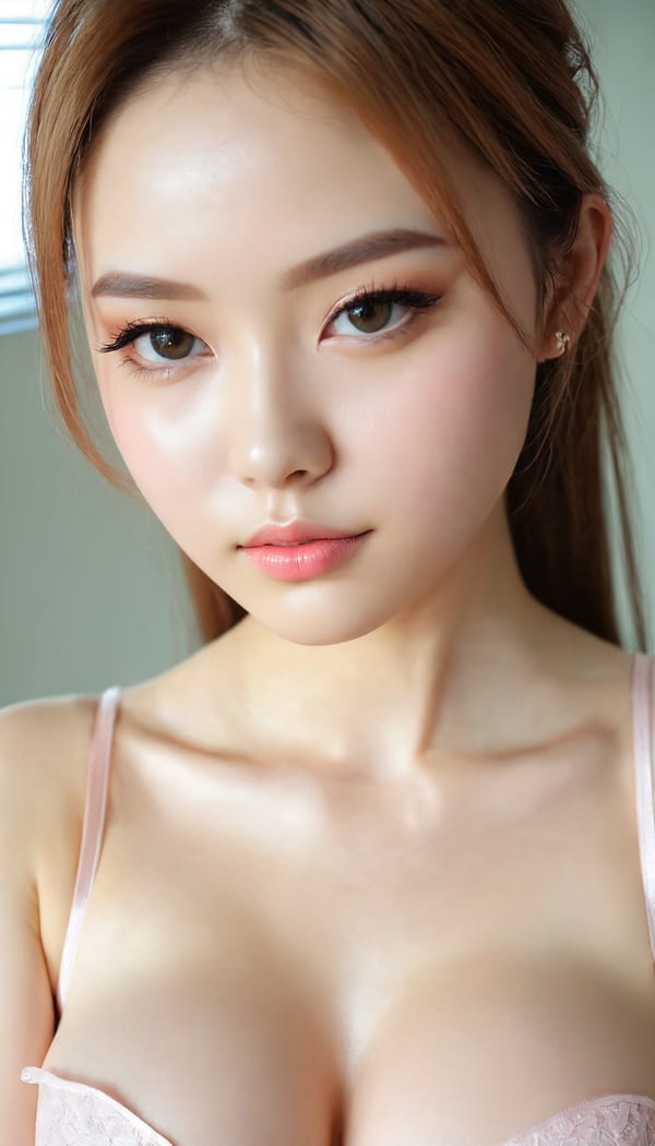 Tags: 21872187, SDXL
{"3": {"inputs": {"seed": 338246049060541, "steps": 64, "cfg": 6.81, "sampler_name": "dpmpp_2m", "scheduler": "karras", "denoise": 1.0, "model": ["27", 0], "positive": ["6", 0], "negative": ["7", 0], "latent_image": ["5", 0]}, "class_type": "KSampler"}, "4": {"inputs": {"ckpt_name": "juggernautxl.safetensors"}, "class_type": "CheckpointLoaderSimple"}, "5": {"inputs": {"width": 768, "height": 1344, "batch_size": 1}, "class_type": "EmptyLatentImage"}, "6": {"inputs": {"text": "25 year old girl, (beautiful eyes:1.11), (seductive facial expression:1.12), (eyelashes:1.03), (blush:1.14), (seductive pose:1.13), (sexy lips:0.98), (detailed face:1.13), (pale skin:1.14), (temptress:0.95), (double eyelids:0.97), (idol:1.14), (cute:1.08), (slim:1.04), (in a seductive pose:0.98), (large perky breasts:1.07), (cleavage:1.09), (thigh gap:1.02), (an office lady:1.06), (detailed skin:1.00), (candid cinema:1.07), (portra:1.09), (RAW:1.09), (soft lighting:1.02), (skin fuzz:1.05), (film:1.00), (textured skin:1.09), (natural looking skin:1.08)", "clip": ["27", 1]}, "class_type": "CLIPTextEncode"}, "7": {"inputs": {"text": "(twisted:1.14), (bad hands:1.10), (low resolution:1.11), (worst quality:1.06), (watermark:1.14), (open mouth:1.09), (distorted:1.11)", "clip": ["27", 1]}, "class_type": "CLIPTextEncode"}, "8": {"inputs": {"samples": ["3", 0], "vae": ["4", 2]}, "class_type": "VAEDecode"}, "25": {"inputs": {"lora_name": "nudify_xl.safetensors", "strength_model": 0.03, "strength_clip": 0.21, "model": ["4", 0], "clip": ["4", 1]}, "class_type": "LoraLoader"}, "26": {"inputs": {"lora_name": "shirtlift_SDXL_v2.safetensors", "strength_model": 0.03, "strength_clip": 0.07, "model": ["25", 0], "clip": ["25", 1]}, "class_type": "LoraLoader"}, "27": {"inputs": {"lora_name": "PerfectEyesXL.safetensors", "strength_model": 0.02, "strength_clip": 0.09, "model": ["26", 0], "clip": ["26", 1]}, "class_type": "LoraLoader"}, "30": {"inputs": {"model_name": "4x_NMKD-Superscale-SP_178000_G.pth"}, "class_type": "UpscaleModelLoader"}, "31": {"inputs": {"upscale_model": ["30", 0], "image": ["8", 0]}, "class_type": "ImageUpscaleWithModel"}, "32": {"inputs": {"upscale_method": "lanczos", "scale_by": 0.5, "image": ["31", 0]}, "class_type": "ImageScaleBy"}, "33": {"inputs": {"pixels": ["32", 0], "vae": ["4", 2]}, "class_type": "VAEEncode"}, "34": {"inputs": {"seed": 338246049060541, "steps": 64, "cfg": 6.81, "sampler_name": "dpmpp_2m", "scheduler": "karras", "denoise": 0.3, "model": ["27", 0], "positive": ["6", 0], "negative": ["7", 0], "latent_image": ["33", 0]}, "class_type": "KSampler"}, "36": {"inputs": {"samples": ["34", 0], "vae": ["4", 2]}, "class_type": "VAEDecode"}, "39": {"inputs": {"filename_prefix": "comfyapi-1725776860900", "images": ["36", 0]}, "class_type": "SaveImage"}}