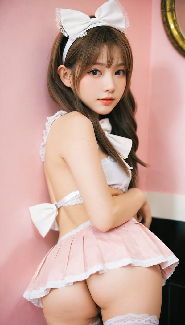 Tags: 21872187, SDXL
{"3": {"inputs": {"seed": 704782103692940, "steps": 32, "cfg": 7.41, "sampler_name": "dpmpp_2m", "scheduler": "karras", "denoise": 1.0, "model": ["27", 0], "positive": ["6", 0], "negative": ["7", 0], "latent_image": ["5", 0]}, "class_type": "KSampler"}, "4": {"inputs": {"ckpt_name": "leosamsHelloworldSDXL_helloworldSDXL32DPO.safetensors"}, "class_type": "CheckpointLoaderSimple"}, "5": {"inputs": {"width": 768, "height": 1344, "batch_size": 1}, "class_type": "EmptyLatentImage"}, "6": {"inputs": {"text": "25 year old girl, (beautiful eyes:0.95), (eyelashes:1.03), (slim:1.02), (blush:1.13), (cute:1.00), (double eyelids:1.02), (seductive facial expression:1.05), (detailed face:1.12), (seductive pose:1.12), (pale skin:1.05), (idol:1.13), (sexy lips:1.04), (perky ass:0.96), (exposed ass:1.13), (looking back:1.04), (sexy ass:0.99), (thigh gap:1.09), in a (skimpy maid costume:1.03) working at a maid cafe, choker, bowtie, headband, pleated skirt, (candid cinema:1.02), (RAW:1.05), (skin fuzz:1.04), (film:1.01), (detailed skin:1.00), (soft lighting:1.02), (portra:1.03), (natural looking skin:1.09), (textured skin:1.01)", "clip": ["27", 1]}, "class_type": "CLIPTextEncode"}, "7": {"inputs": {"text": "(open mouth:1.11), (bad hands:1.12), (low resolution:1.14), (watermark:1.13), (twisted:1.08), (worst quality:1.07), (distorted:1.10)", "clip": ["27", 1]}, "class_type": "CLIPTextEncode"}, "8": {"inputs": {"samples": ["3", 0], "vae": ["4", 2]}, "class_type": "VAEDecode"}, "25": {"inputs": {"lora_name": "nudify_xl.safetensors", "strength_model": 0.23, "strength_clip": 0.09, "model": ["4", 0], "clip": ["4", 1]}, "class_type": "LoraLoader"}, "26": {"inputs": {"lora_name": "shirtlift_SDXL_v2.safetensors", "strength_model": 0.19, "strength_clip": 0.08, "model": ["25", 0], "clip": ["25", 1]}, "class_type": "LoraLoader"}, "27": {"inputs": {"lora_name": "PerfectEyesXL.safetensors", "strength_model": 0.08, "strength_clip": 0.09, "model": ["26", 0], "clip": ["26", 1]}, "class_type": "LoraLoader"}, "30": {"inputs": {"model_name": "4x_NMKD-Superscale-SP_178000_G.pth"}, "class_type": "UpscaleModelLoader"}, "31": {"inputs": {"upscale_model": ["30", 0], "image": ["8", 0]}, "class_type": "ImageUpscaleWithModel"}, "32": {"inputs": {"upscale_method": "lanczos", "scale_by": 0.5, "image": ["31", 0]}, "class_type": "ImageScaleBy"}, "33": {"inputs": {"pixels": ["32", 0], "vae": ["4", 2]}, "class_type": "VAEEncode"}, "34": {"inputs": {"seed": 704782103692940, "steps": 32, "cfg": 7.41, "sampler_name": "dpmpp_2m", "scheduler": "karras", "denoise": 0.3, "model": ["27", 0], "positive": ["6", 0], "negative": ["7", 0], "latent_image": ["33", 0]}, "class_type": "KSampler"}, "36": {"inputs": {"samples": ["34", 0], "vae": ["4", 2]}, "class_type": "VAEDecode"}, "39": {"inputs": {"filename_prefix": "comfyapi-1708033309062", "images": ["36", 0]}, "class_type": "SaveImage"}}