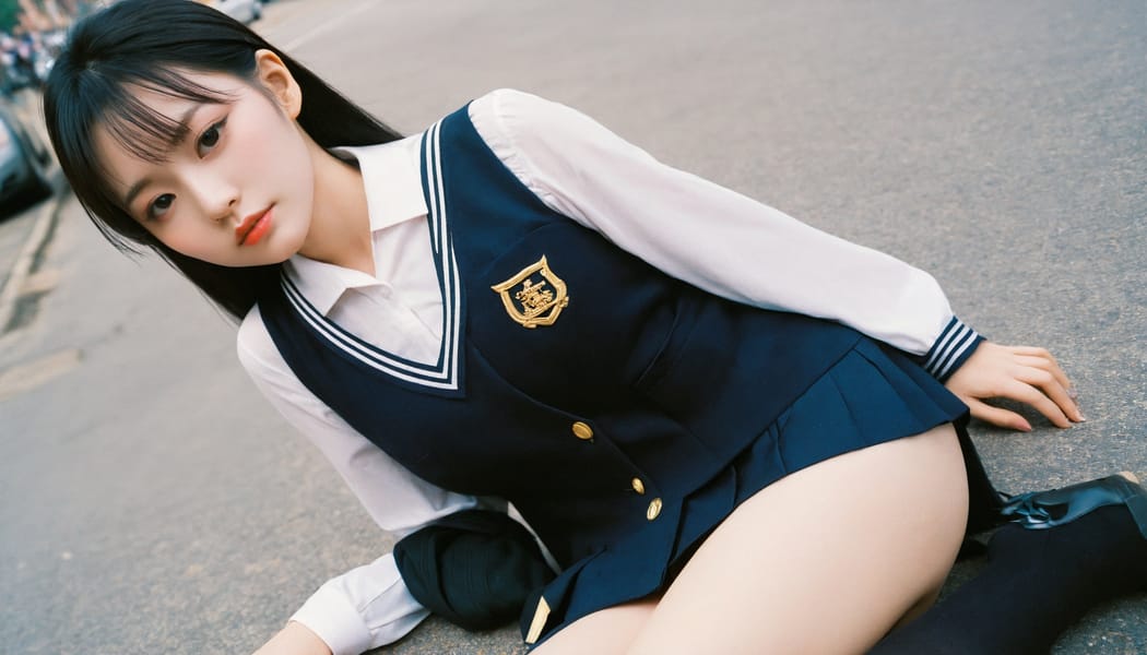 Tags: 21872187, SDXL
{"3": {"inputs": {"seed": 969222758684961, "steps": 64, "cfg": 6.94, "sampler_name": "dpmpp_2m", "scheduler": "karras", "denoise": 1.0, "model": ["27", 0], "positive": ["6", 0], "negative": ["7", 0], "latent_image": ["5", 0]}, "class_type": "KSampler"}, "4": {"inputs": {"ckpt_name": "helloworldxl.safetensors"}, "class_type": "CheckpointLoaderSimple"}, "5": {"inputs": {"width": 1344, "height": 768, "batch_size": 1}, "class_type": "EmptyLatentImage"}, "6": {"inputs": {"text": "21 year old girl, (chinese:1.09), (double eyelids:0.97), (detailed face:0.98), (cute:1.13), (temptress:1.00), (slim:0.96), (blush:1.08), (pale skin:1.06), (idol:1.14), (seductive pose:1.13), (seductive facial expression:0.97), (eyelashes:1.03), (sexy lips:1.11), (in a seductive pose:1.00), (large perky breasts:1.08), (cleavage:1.01), (thigh gap:1.14), (school uniform:1.10), choker, busy street, (RAW:1.00), (textured skin:1.00), (skin fuzz:1.06), (candid cinema:1.05), (portra:1.07), (soft lighting:1.06), (detailed skin:1.07), (film:1.04), (natural looking skin:1.00)", "clip": ["27", 1]}, "class_type": "CLIPTextEncode"}, "7": {"inputs": {"text": "(open mouth:1.07), (low resolution:1.10), (distorted:1.09), (watermark:1.07), (twisted:1.13), (worst quality:1.13), (bad hands:1.06)", "clip": ["27", 1]}, "class_type": "CLIPTextEncode"}, "8": {"inputs": {"samples": ["3", 0], "vae": ["4", 2]}, "class_type": "VAEDecode"}, "25": {"inputs": {"lora_name": "nudify_xl.safetensors", "strength_model": 0.35, "strength_clip": 0.07, "model": ["4", 0], "clip": ["4", 1]}, "class_type": "LoraLoader"}, "26": {"inputs": {"lora_name": "shirtlift_SDXL_v2.safetensors", "strength_model": 0.04, "strength_clip": 0.0, "model": ["25", 0], "clip": ["25", 1]}, "class_type": "LoraLoader"}, "27": {"inputs": {"lora_name": "PerfectEyesXL.safetensors", "strength_model": 0.02, "strength_clip": 0.03, "model": ["26", 0], "clip": ["26", 1]}, "class_type": "LoraLoader"}, "30": {"inputs": {"model_name": "4x_NMKD-Superscale-SP_178000_G.pth"}, "class_type": "UpscaleModelLoader"}, "31": {"inputs": {"upscale_model": ["30", 0], "image": ["8", 0]}, "class_type": "ImageUpscaleWithModel"}, "32": {"inputs": {"upscale_method": "lanczos", "scale_by": 0.5, "image": ["31", 0]}, "class_type": "ImageScaleBy"}, "33": {"inputs": {"pixels": ["32", 0], "vae": ["4", 2]}, "class_type": "VAEEncode"}, "34": {"inputs": {"seed": 969222758684961, "steps": 64, "cfg": 6.94, "sampler_name": "dpmpp_2m", "scheduler": "karras", "denoise": 0.3, "model": ["27", 0], "positive": ["6", 0], "negative": ["7", 0], "latent_image": ["33", 0]}, "class_type": "KSampler"}, "36": {"inputs": {"samples": ["34", 0], "vae": ["4", 2]}, "class_type": "VAEDecode"}, "39": {"inputs": {"filename_prefix": "comfyapi-1735048705046", "images": ["36", 0]}, "class_type": "SaveImage"}}