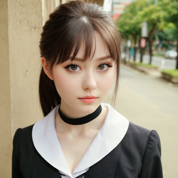 Tags: 21872187, SDXL
{"3": {"inputs": {"seed": 253238725711411, "steps": 32, "cfg": 6.55, "sampler_name": "dpmpp_2m", "scheduler": "karras", "denoise": 1.0, "model": ["27", 0], "positive": ["6", 0], "negative": ["7", 0], "latent_image": ["5", 0]}, "class_type": "KSampler"}, "4": {"inputs": {"ckpt_name": "juggernautxl.safetensors"}, "class_type": "CheckpointLoaderSimple"}, "5": {"inputs": {"width": 1024, "height": 1024, "batch_size": 1}, "class_type": "EmptyLatentImage"}, "6": {"inputs": {"text": "25 year old girl, (pale skin:1.02), (temptress:0.96), (seductive facial expression:1.02), (double eyelids:1.03), (slim:1.09), (eyelashes:1.13), (detailed face:1.02), (seductive pose:0.96), (idol:1.13), (blush:0.98), (beautiful eyes:1.05), (cute:1.09), (in a seductive pose:1.08), (large perky breasts:1.09), (cleavage:1.06), (thigh gap:1.13), (school uniform:1.12), choker, busy street, (portra:1.09), (detailed skin:1.03), (candid cinema:1.05), (soft lighting:1.06), (natural looking skin:1.07), (textured skin:1.02), (RAW:1.03), (film:1.07)", "clip": ["27", 1]}, "class_type": "CLIPTextEncode"}, "7": {"inputs": {"text": "(open mouth:1.14), (watermark:1.05), (worst quality:1.09), (low resolution:1.14), (bad hands:1.14), (distorted:1.14), (twisted:1.13)", "clip": ["27", 1]}, "class_type": "CLIPTextEncode"}, "8": {"inputs": {"samples": ["3", 0], "vae": ["4", 2]}, "class_type": "VAEDecode"}, "25": {"inputs": {"lora_name": "nudify_xl.safetensors", "strength_model": 0.33, "strength_clip": 0.11, "model": ["4", 0], "clip": ["4", 1]}, "class_type": "LoraLoader"}, "26": {"inputs": {"lora_name": "shirtlift_SDXL_v2.safetensors", "strength_model": 0.03, "strength_clip": 0.1, "model": ["25", 0], "clip": ["25", 1]}, "class_type": "LoraLoader"}, "27": {"inputs": {"lora_name": "PerfectEyesXL.safetensors", "strength_model": 0.07, "strength_clip": 0.1, "model": ["26", 0], "clip": ["26", 1]}, "class_type": "LoraLoader"}, "30": {"inputs": {"model_name": "4x_NMKD-Superscale-SP_178000_G.pth"}, "class_type": "UpscaleModelLoader"}, "31": {"inputs": {"upscale_model": ["30", 0], "image": ["8", 0]}, "class_type": "ImageUpscaleWithModel"}, "32": {"inputs": {"upscale_method": "lanczos", "scale_by": 0.5, "image": ["31", 0]}, "class_type": "ImageScaleBy"}, "33": {"inputs": {"pixels": ["32", 0], "vae": ["4", 2]}, "class_type": "VAEEncode"}, "34": {"inputs": {"seed": 253238725711411, "steps": 32, "cfg": 6.55, "sampler_name": "dpmpp_2m", "scheduler": "karras", "denoise": 0.3, "model": ["27", 0], "positive": ["6", 0], "negative": ["7", 0], "latent_image": ["33", 0]}, "class_type": "KSampler"}, "36": {"inputs": {"samples": ["34", 0], "vae": ["4", 2]}, "class_type": "VAEDecode"}, "39": {"inputs": {"filename_prefix": "comfyapi-1722809231526", "images": ["36", 0]}, "class_type": "SaveImage"}}