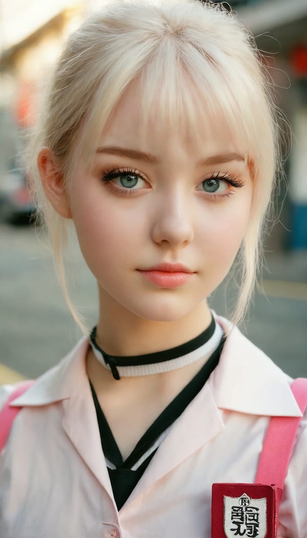 Tags: 21872187, SDXL
{"3": {"inputs": {"seed": 363700293355725, "steps": 64, "cfg": 5.46, "sampler_name": "dpmpp_2m", "scheduler": "karras", "denoise": 1.0, "model": ["27", 0], "positive": ["6", 0], "negative": ["7", 0], "latent_image": ["5", 0]}, "class_type": "KSampler"}, "4": {"inputs": {"ckpt_name": "juggernautxl.safetensors"}, "class_type": "CheckpointLoaderSimple"}, "5": {"inputs": {"width": 768, "height": 1344, "batch_size": 1}, "class_type": "EmptyLatentImage"}, "6": {"inputs": {"text": "20 year old girl, (beautiful eyes:1.14), (idol:0.97), (cute:1.10), (eyelashes:1.02), (seductive facial expression:1.03), (blush:1.00), (detailed face:1.04), (pale skin:1.08), (temptress:1.10), (seductive pose:1.02), (slim:1.05), (sexy lips:1.07), (in a seductive pose:1.03), (large perky breasts:1.05), (cleavage:1.06), (thigh gap:1.02), (school uniform:1.06), choker, busy street, (portra:1.07), (detailed skin:1.00), (soft lighting:1.02), (textured skin:1.01), (RAW:1.00), (film:1.05), (candid cinema:1.06), (natural looking skin:1.08), (skin fuzz:1.07)", "clip": ["27", 1]}, "class_type": "CLIPTextEncode"}, "7": {"inputs": {"text": "(bad hands:1.08), (open mouth:1.07), (worst quality:1.09), (low resolution:1.10), (watermark:1.14), (distorted:1.14), (twisted:1.07)", "clip": ["27", 1]}, "class_type": "CLIPTextEncode"}, "8": {"inputs": {"samples": ["3", 0], "vae": ["4", 2]}, "class_type": "VAEDecode"}, "25": {"inputs": {"lora_name": "nudify_xl.safetensors", "strength_model": 0.37, "strength_clip": 0.04, "model": ["4", 0], "clip": ["4", 1]}, "class_type": "LoraLoader"}, "26": {"inputs": {"lora_name": "shirtlift_SDXL_v2.safetensors", "strength_model": 0.15, "strength_clip": 0.15, "model": ["25", 0], "clip": ["25", 1]}, "class_type": "LoraLoader"}, "27": {"inputs": {"lora_name": "PerfectEyesXL.safetensors", "strength_model": 0.14, "strength_clip": 0.12, "model": ["26", 0], "clip": ["26", 1]}, "class_type": "LoraLoader"}, "30": {"inputs": {"model_name": "4x_NMKD-Superscale-SP_178000_G.pth"}, "class_type": "UpscaleModelLoader"}, "31": {"inputs": {"upscale_model": ["30", 0], "image": ["8", 0]}, "class_type": "ImageUpscaleWithModel"}, "32": {"inputs": {"upscale_method": "lanczos", "scale_by": 0.5, "image": ["31", 0]}, "class_type": "ImageScaleBy"}, "33": {"inputs": {"pixels": ["32", 0], "vae": ["4", 2]}, "class_type": "VAEEncode"}, "34": {"inputs": {"seed": 363700293355725, "steps": 64, "cfg": 5.46, "sampler_name": "dpmpp_2m", "scheduler": "karras", "denoise": 0.3, "model": ["27", 0], "positive": ["6", 0], "negative": ["7", 0], "latent_image": ["33", 0]}, "class_type": "KSampler"}, "36": {"inputs": {"samples": ["34", 0], "vae": ["4", 2]}, "class_type": "VAEDecode"}, "39": {"inputs": {"filename_prefix": "comfyapi-1715868012460", "images": ["36", 0]}, "class_type": "SaveImage"}}