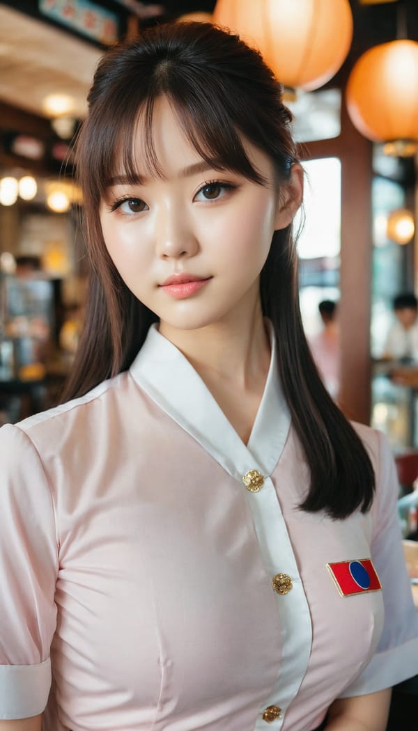 Tags: 21872187, SDXL
{"3": {"inputs": {"seed": 479956215720246, "steps": 64, "cfg": 6.47, "sampler_name": "dpmpp_2m", "scheduler": "karras", "denoise": 1.0, "model": ["27", 0], "positive": ["6", 0], "negative": ["7", 0], "latent_image": ["5", 0]}, "class_type": "KSampler"}, "4": {"inputs": {"ckpt_name": "juggernautxl.safetensors"}, "class_type": "CheckpointLoaderSimple"}, "5": {"inputs": {"width": 768, "height": 1344, "batch_size": 1}, "class_type": "EmptyLatentImage"}, "6": {"inputs": {"text": "19 year old girl, (japanese:0.96), (ukrainian:0.98), (korean:1.08), (russian:0.95), (double eyelids:0.95), (sexy lips:1.03), (cute:1.06), (seductive facial expression:0.96), (eyelashes:1.12), (seductive pose:1.13), (slim:1.14), (idol:1.03), (blush:1.03), (beautiful eyes:0.99), (temptress:1.04), (detailed face:1.09), (pale skin:1.04), (in a seductive pose:1.01), (large perky breasts:0.97), (cleavage:1.07), (thigh gap:1.02), (a waitress in uniform:1.13) working at a restaurant, (soft lighting:1.03), (portra:1.03), (candid cinema:1.00), (textured skin:1.04), (skin fuzz:1.08), (detailed skin:1.03), (natural looking skin:1.09), (RAW:1.06), (film:1.01)", "clip": ["27", 1]}, "class_type": "CLIPTextEncode"}, "7": {"inputs": {"text": "(bad hands:1.05), (open mouth:1.09), (twisted:1.12), (low resolution:1.05), (watermark:1.10), (worst quality:1.12), (distorted:1.06)", "clip": ["27", 1]}, "class_type": "CLIPTextEncode"}, "8": {"inputs": {"samples": ["3", 0], "vae": ["4", 2]}, "class_type": "VAEDecode"}, "25": {"inputs": {"lora_name": "nudify_xl.safetensors", "strength_model": 0.1, "strength_clip": 0.37, "model": ["4", 0], "clip": ["4", 1]}, "class_type": "LoraLoader"}, "26": {"inputs": {"lora_name": "shirtlift_SDXL_v2.safetensors", "strength_model": 0.02, "strength_clip": 0.15, "model": ["25", 0], "clip": ["25", 1]}, "class_type": "LoraLoader"}, "27": {"inputs": {"lora_name": "PerfectEyesXL.safetensors", "strength_model": 0.03, "strength_clip": 0.08, "model": ["26", 0], "clip": ["26", 1]}, "class_type": "LoraLoader"}, "30": {"inputs": {"model_name": "4x_NMKD-Superscale-SP_178000_G.pth"}, "class_type": "UpscaleModelLoader"}, "31": {"inputs": {"upscale_model": ["30", 0], "image": ["8", 0]}, "class_type": "ImageUpscaleWithModel"}, "32": {"inputs": {"upscale_method": "lanczos", "scale_by": 0.5, "image": ["31", 0]}, "class_type": "ImageScaleBy"}, "33": {"inputs": {"pixels": ["32", 0], "vae": ["4", 2]}, "class_type": "VAEEncode"}, "34": {"inputs": {"seed": 479956215720246, "steps": 64, "cfg": 6.47, "sampler_name": "dpmpp_2m", "scheduler": "karras", "denoise": 0.3, "model": ["27", 0], "positive": ["6", 0], "negative": ["7", 0], "latent_image": ["33", 0]}, "class_type": "KSampler"}, "36": {"inputs": {"samples": ["34", 0], "vae": ["4", 2]}, "class_type": "VAEDecode"}, "39": {"inputs": {"filename_prefix": "comfyapi-1715884019469", "images": ["36", 0]}, "class_type": "SaveImage"}}