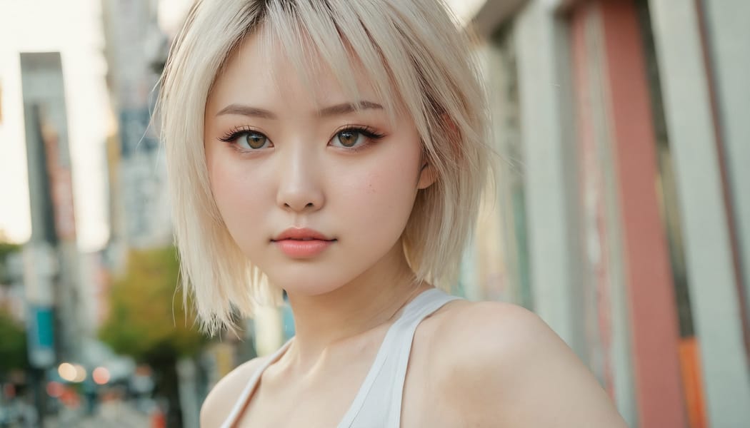 Tags: 21872187, SDXL
{"3": {"inputs": {"seed": 943990455961217, "steps": 32, "cfg": 5.01, "sampler_name": "dpmpp_2m", "scheduler": "karras", "denoise": 1.0, "model": ["27", 0], "positive": ["6", 0], "negative": ["7", 0], "latent_image": ["5", 0]}, "class_type": "KSampler"}, "4": {"inputs": {"ckpt_name": "juggernautxl.safetensors"}, "class_type": "CheckpointLoaderSimple"}, "5": {"inputs": {"width": 1344, "height": 768, "batch_size": 1}, "class_type": "EmptyLatentImage"}, "6": {"inputs": {"text": "20 year old girl, (japanese:1.02), (russian:1.06), (seductive facial expression:1.11), (temptress:1.00), (cute:1.14), (eyelashes:1.07), (pale skin:1.12), (double eyelids:1.06), (sexy lips:0.98), (beautiful eyes:1.09), (blush:0.97), (detailed face:1.11), (slim:1.02), (idol:1.12), (seductive pose:1.09), (in a seductive pose:1.11), (large perky breasts:1.02), (cleavage:1.08), (thigh gap:1.09), (white tanktop:1.11), busy street, (RAW:1.07), (detailed skin:1.01), (soft lighting:1.05), (film:1.05), (skin fuzz:1.05), (portra:1.06), (natural looking skin:1.03), (candid cinema:1.04), (textured skin:1.06)", "clip": ["27", 1]}, "class_type": "CLIPTextEncode"}, "7": {"inputs": {"text": "(worst quality:1.13), (twisted:1.10), (open mouth:1.06), (watermark:1.06), (distorted:1.06), (low resolution:1.08), (bad hands:1.12)", "clip": ["27", 1]}, "class_type": "CLIPTextEncode"}, "8": {"inputs": {"samples": ["3", 0], "vae": ["4", 2]}, "class_type": "VAEDecode"}, "25": {"inputs": {"lora_name": "nudify_xl.safetensors", "strength_model": 0.07, "strength_clip": 0.08, "model": ["4", 0], "clip": ["4", 1]}, "class_type": "LoraLoader"}, "26": {"inputs": {"lora_name": "shirtlift_SDXL_v2.safetensors", "strength_model": 0.15, "strength_clip": 0.13, "model": ["25", 0], "clip": ["25", 1]}, "class_type": "LoraLoader"}, "27": {"inputs": {"lora_name": "PerfectEyesXL.safetensors", "strength_model": 0.03, "strength_clip": 0.1, "model": ["26", 0], "clip": ["26", 1]}, "class_type": "LoraLoader"}, "30": {"inputs": {"model_name": "4x_NMKD-Superscale-SP_178000_G.pth"}, "class_type": "UpscaleModelLoader"}, "31": {"inputs": {"upscale_model": ["30", 0], "image": ["8", 0]}, "class_type": "ImageUpscaleWithModel"}, "32": {"inputs": {"upscale_method": "lanczos", "scale_by": 0.5, "image": ["31", 0]}, "class_type": "ImageScaleBy"}, "33": {"inputs": {"pixels": ["32", 0], "vae": ["4", 2]}, "class_type": "VAEEncode"}, "34": {"inputs": {"seed": 943990455961217, "steps": 32, "cfg": 5.01, "sampler_name": "dpmpp_2m", "scheduler": "karras", "denoise": 0.3, "model": ["27", 0], "positive": ["6", 0], "negative": ["7", 0], "latent_image": ["33", 0]}, "class_type": "KSampler"}, "36": {"inputs": {"samples": ["34", 0], "vae": ["4", 2]}, "class_type": "VAEDecode"}, "39": {"inputs": {"filename_prefix": "comfyapi-1731265552265", "images": ["36", 0]}, "class_type": "SaveImage"}}