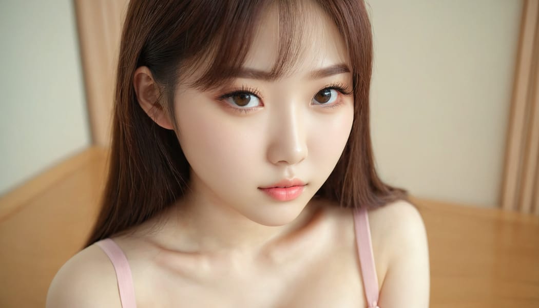 Tags: 21872187, SDXL
{"3": {"inputs": {"seed": 655281622992889, "steps": 32, "cfg": 5.35, "sampler_name": "dpmpp_2m", "scheduler": "karras", "denoise": 1.0, "model": ["27", 0], "positive": ["6", 0], "negative": ["7", 0], "latent_image": ["5", 0]}, "class_type": "KSampler"}, "4": {"inputs": {"ckpt_name": "juggernautxl.safetensors"}, "class_type": "CheckpointLoaderSimple"}, "5": {"inputs": {"width": 1344, "height": 768, "batch_size": 1}, "class_type": "EmptyLatentImage"}, "6": {"inputs": {"text": "18 year old girl, (korean:0.97), (ukrainian:0.98), (taiwanese:0.96), (detailed face:1.14), (cute:1.08), (idol:1.03), (eyelashes:1.01), (seductive pose:1.11), (beautiful eyes:1.09), (double eyelids:0.96), (blush:1.14), (pale skin:0.95), (in a seductive pose:0.95), (large perky breasts:1.00), (cleavage:1.14), (thigh gap:1.14), (an office lady:1.05), (film:1.03), (soft lighting:1.07), (textured skin:1.00), (candid cinema:1.06), (detailed skin:1.00), (RAW:1.00), (portra:1.01), (skin fuzz:1.05), (natural looking skin:1.05)", "clip": ["27", 1]}, "class_type": "CLIPTextEncode"}, "7": {"inputs": {"text": "(distorted:1.13), (bad hands:1.09), (twisted:1.13), (open mouth:1.13), (watermark:1.10), (worst quality:1.11), (low resolution:1.07)", "clip": ["27", 1]}, "class_type": "CLIPTextEncode"}, "8": {"inputs": {"samples": ["3", 0], "vae": ["4", 2]}, "class_type": "VAEDecode"}, "25": {"inputs": {"lora_name": "nudify_xl.safetensors", "strength_model": 0.32, "strength_clip": 0.34, "model": ["4", 0], "clip": ["4", 1]}, "class_type": "LoraLoader"}, "26": {"inputs": {"lora_name": "shirtlift_SDXL_v2.safetensors", "strength_model": 0.01, "strength_clip": 0.06, "model": ["25", 0], "clip": ["25", 1]}, "class_type": "LoraLoader"}, "27": {"inputs": {"lora_name": "PerfectEyesXL.safetensors", "strength_model": 0.13, "strength_clip": 0.11, "model": ["26", 0], "clip": ["26", 1]}, "class_type": "LoraLoader"}, "30": {"inputs": {"model_name": "4x_NMKD-Superscale-SP_178000_G.pth"}, "class_type": "UpscaleModelLoader"}, "31": {"inputs": {"upscale_model": ["30", 0], "image": ["8", 0]}, "class_type": "ImageUpscaleWithModel"}, "32": {"inputs": {"upscale_method": "lanczos", "scale_by": 0.5, "image": ["31", 0]}, "class_type": "ImageScaleBy"}, "33": {"inputs": {"pixels": ["32", 0], "vae": ["4", 2]}, "class_type": "VAEEncode"}, "34": {"inputs": {"seed": 655281622992889, "steps": 32, "cfg": 5.35, "sampler_name": "dpmpp_2m", "scheduler": "karras", "denoise": 0.3, "model": ["27", 0], "positive": ["6", 0], "negative": ["7", 0], "latent_image": ["33", 0]}, "class_type": "KSampler"}, "36": {"inputs": {"samples": ["34", 0], "vae": ["4", 2]}, "class_type": "VAEDecode"}, "39": {"inputs": {"filename_prefix": "comfyapi-1731258583650", "images": ["36", 0]}, "class_type": "SaveImage"}}