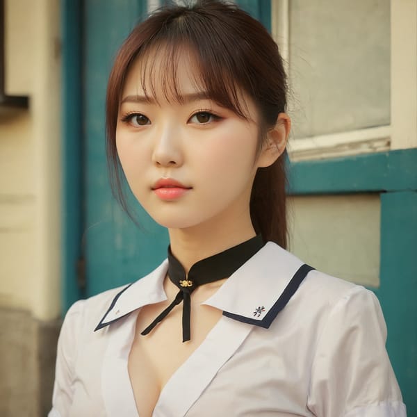 Tags: 21872187, SDXL
{"3": {"inputs": {"seed": 776073576108292, "steps": 32, "cfg": 5.82, "sampler_name": "dpmpp_2m", "scheduler": "karras", "denoise": 1.0, "model": ["27", 0], "positive": ["6", 0], "negative": ["7", 0], "latent_image": ["5", 0]}, "class_type": "KSampler"}, "4": {"inputs": {"ckpt_name": "juggernautxl.safetensors"}, "class_type": "CheckpointLoaderSimple"}, "5": {"inputs": {"width": 1024, "height": 1024, "batch_size": 1}, "class_type": "EmptyLatentImage"}, "6": {"inputs": {"text": "27 year old girl, (korean:1.11), (japanese:1.03), (ukrainian:1.14), (slim:0.96), (double eyelids:1.12), (blush:1.01), (eyelashes:1.03), (sexy lips:1.03), (cute:1.04), (temptress:1.01), (pale skin:1.00), (detailed face:0.96), (idol:1.04), (beautiful eyes:1.01), (seductive pose:1.14), (in a seductive pose:0.95), (large perky breasts:1.07), (cleavage:1.13), (thigh gap:1.07), (school uniform:1.10), choker, busy street, (portra:1.08), (natural looking skin:1.02), (soft lighting:1.02), (skin fuzz:1.09), (film:1.02), (textured skin:1.03), (candid cinema:1.05), (detailed skin:1.03)", "clip": ["27", 1]}, "class_type": "CLIPTextEncode"}, "7": {"inputs": {"text": "(worst quality:1.06), (open mouth:1.08), (twisted:1.12), (distorted:1.06), (watermark:1.05), (low resolution:1.08), (bad hands:1.08)", "clip": ["27", 1]}, "class_type": "CLIPTextEncode"}, "8": {"inputs": {"samples": ["3", 0], "vae": ["4", 2]}, "class_type": "VAEDecode"}, "25": {"inputs": {"lora_name": "nudify_xl.safetensors", "strength_model": 0.22, "strength_clip": 0.38, "model": ["4", 0], "clip": ["4", 1]}, "class_type": "LoraLoader"}, "26": {"inputs": {"lora_name": "shirtlift_SDXL_v2.safetensors", "strength_model": 0.07, "strength_clip": 0.18, "model": ["25", 0], "clip": ["25", 1]}, "class_type": "LoraLoader"}, "27": {"inputs": {"lora_name": "PerfectEyesXL.safetensors", "strength_model": 0.04, "strength_clip": 0.12, "model": ["26", 0], "clip": ["26", 1]}, "class_type": "LoraLoader"}, "30": {"inputs": {"model_name": "4x_NMKD-Superscale-SP_178000_G.pth"}, "class_type": "UpscaleModelLoader"}, "31": {"inputs": {"upscale_model": ["30", 0], "image": ["8", 0]}, "class_type": "ImageUpscaleWithModel"}, "32": {"inputs": {"upscale_method": "lanczos", "scale_by": 0.5, "image": ["31", 0]}, "class_type": "ImageScaleBy"}, "33": {"inputs": {"pixels": ["32", 0], "vae": ["4", 2]}, "class_type": "VAEEncode"}, "34": {"inputs": {"seed": 776073576108292, "steps": 32, "cfg": 5.82, "sampler_name": "dpmpp_2m", "scheduler": "karras", "denoise": 0.3, "model": ["27", 0], "positive": ["6", 0], "negative": ["7", 0], "latent_image": ["33", 0]}, "class_type": "KSampler"}, "36": {"inputs": {"samples": ["34", 0], "vae": ["4", 2]}, "class_type": "VAEDecode"}, "39": {"inputs": {"filename_prefix": "comfyapi-1725901427930", "images": ["36", 0]}, "class_type": "SaveImage"}}