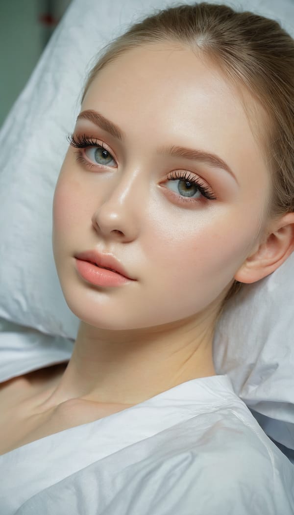 Tags: 21872187, SDXL
{"3": {"inputs": {"seed": 846867067450158, "steps": 64, "cfg": 7.26, "sampler_name": "dpmpp_2m", "scheduler": "karras", "denoise": 1.0, "model": ["27", 0], "positive": ["6", 0], "negative": ["7", 0], "latent_image": ["5", 0]}, "class_type": "KSampler"}, "4": {"inputs": {"ckpt_name": "juggernautxl.safetensors"}, "class_type": "CheckpointLoaderSimple"}, "5": {"inputs": {"width": 768, "height": 1344, "batch_size": 1}, "class_type": "EmptyLatentImage"}, "6": {"inputs": {"text": "19 year old girl, (ukrainian:0.99), (temptress:1.03), (cute:1.10), (eyelashes:1.12), (sexy lips:1.05), (blush:1.04), (pale skin:1.08), (beautiful eyes:1.03), (slim:1.01), (detailed face:1.09), (seductive pose:1.11), (idol:1.06), (seductive facial expression:1.05), (double eyelids:1.13), (perky ass:1.12), (exposed ass:0.97), (looking back:1.07), (sexy ass:1.03), (thigh gap:1.07), (nurse in uniform:0.97) working in a hospital ward, (candid cinema:1.05), (skin fuzz:1.07), (natural looking skin:1.07), (detailed skin:1.06), (soft lighting:1.01), (portra:1.00), (film:1.04), (textured skin:1.01), (RAW:1.03)", "clip": ["27", 1]}, "class_type": "CLIPTextEncode"}, "7": {"inputs": {"text": "(low resolution:1.14), (twisted:1.07), (watermark:1.06), (worst quality:1.08), (open mouth:1.08), (bad hands:1.06), (distorted:1.05)", "clip": ["27", 1]}, "class_type": "CLIPTextEncode"}, "8": {"inputs": {"samples": ["3", 0], "vae": ["4", 2]}, "class_type": "VAEDecode"}, "25": {"inputs": {"lora_name": "nudify_xl.safetensors", "strength_model": 0.12, "strength_clip": 0.34, "model": ["4", 0], "clip": ["4", 1]}, "class_type": "LoraLoader"}, "26": {"inputs": {"lora_name": "shirtlift_SDXL_v2.safetensors", "strength_model": 0.07, "strength_clip": 0.03, "model": ["25", 0], "clip": ["25", 1]}, "class_type": "LoraLoader"}, "27": {"inputs": {"lora_name": "PerfectEyesXL.safetensors", "strength_model": 0.11, "strength_clip": 0.01, "model": ["26", 0], "clip": ["26", 1]}, "class_type": "LoraLoader"}, "30": {"inputs": {"model_name": "4x_NMKD-Superscale-SP_178000_G.pth"}, "class_type": "UpscaleModelLoader"}, "31": {"inputs": {"upscale_model": ["30", 0], "image": ["8", 0]}, "class_type": "ImageUpscaleWithModel"}, "32": {"inputs": {"upscale_method": "lanczos", "scale_by": 0.5, "image": ["31", 0]}, "class_type": "ImageScaleBy"}, "33": {"inputs": {"pixels": ["32", 0], "vae": ["4", 2]}, "class_type": "VAEEncode"}, "34": {"inputs": {"seed": 846867067450158, "steps": 64, "cfg": 7.26, "sampler_name": "dpmpp_2m", "scheduler": "karras", "denoise": 0.3, "model": ["27", 0], "positive": ["6", 0], "negative": ["7", 0], "latent_image": ["33", 0]}, "class_type": "KSampler"}, "36": {"inputs": {"samples": ["34", 0], "vae": ["4", 2]}, "class_type": "VAEDecode"}, "39": {"inputs": {"filename_prefix": "comfyapi-1734411974373", "images": ["36", 0]}, "class_type": "SaveImage"}}