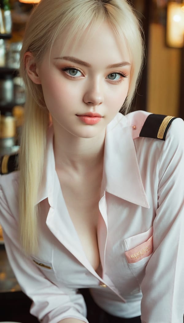 Tags: 21872187, SDXL
{"3": {"inputs": {"seed": 104407191647939, "steps": 32, "cfg": 7.31, "sampler_name": "dpmpp_2m", "scheduler": "karras", "denoise": 1.0, "model": ["27", 0], "positive": ["6", 0], "negative": ["7", 0], "latent_image": ["5", 0]}, "class_type": "KSampler"}, "4": {"inputs": {"ckpt_name": "juggernautxl.safetensors"}, "class_type": "CheckpointLoaderSimple"}, "5": {"inputs": {"width": 768, "height": 1344, "batch_size": 1}, "class_type": "EmptyLatentImage"}, "6": {"inputs": {"text": "21 year old girl, (russian:1.08), (pale skin:1.12), (seductive pose:0.99), (slim:1.11), (idol:1.02), (beautiful eyes:1.05), (sexy lips:1.04), (seductive facial expression:1.10), (detailed face:1.14), (double eyelids:1.04), (blush:1.09), (temptress:1.12), (eyelashes:1.03), (on all fours:1.02), (spreading ass cheeks:1.03), (from behind:1.09), (backboob:0.96), (a waitress in uniform:0.97) working at a restaurant, (textured skin:1.03), (portra:1.04), (candid cinema:1.03), (natural looking skin:1.01), (skin fuzz:1.03), (RAW:1.00), (soft lighting:1.05), (film:1.05), (detailed skin:1.01)", "clip": ["27", 1]}, "class_type": "CLIPTextEncode"}, "7": {"inputs": {"text": "(twisted:1.13), (distorted:1.10), (low resolution:1.06), (open mouth:1.11), (watermark:1.07), (worst quality:1.05), (bad hands:1.06)", "clip": ["27", 1]}, "class_type": "CLIPTextEncode"}, "8": {"inputs": {"samples": ["3", 0], "vae": ["4", 2]}, "class_type": "VAEDecode"}, "25": {"inputs": {"lora_name": "nudify_xl.safetensors", "strength_model": 0.04, "strength_clip": 0.39, "model": ["4", 0], "clip": ["4", 1]}, "class_type": "LoraLoader"}, "26": {"inputs": {"lora_name": "shirtlift_SDXL_v2.safetensors", "strength_model": 0.03, "strength_clip": 0.08, "model": ["25", 0], "clip": ["25", 1]}, "class_type": "LoraLoader"}, "27": {"inputs": {"lora_name": "PerfectEyesXL.safetensors", "strength_model": 0.07, "strength_clip": 0.19, "model": ["26", 0], "clip": ["26", 1]}, "class_type": "LoraLoader"}, "30": {"inputs": {"model_name": "4x_NMKD-Superscale-SP_178000_G.pth"}, "class_type": "UpscaleModelLoader"}, "31": {"inputs": {"upscale_model": ["30", 0], "image": ["8", 0]}, "class_type": "ImageUpscaleWithModel"}, "32": {"inputs": {"upscale_method": "lanczos", "scale_by": 0.5, "image": ["31", 0]}, "class_type": "ImageScaleBy"}, "33": {"inputs": {"pixels": ["32", 0], "vae": ["4", 2]}, "class_type": "VAEEncode"}, "34": {"inputs": {"seed": 104407191647939, "steps": 32, "cfg": 7.31, "sampler_name": "dpmpp_2m", "scheduler": "karras", "denoise": 0.3, "model": ["27", 0], "positive": ["6", 0], "negative": ["7", 0], "latent_image": ["33", 0]}, "class_type": "KSampler"}, "36": {"inputs": {"samples": ["34", 0], "vae": ["4", 2]}, "class_type": "VAEDecode"}, "39": {"inputs": {"filename_prefix": "comfyapi-1713578546084", "images": ["36", 0]}, "class_type": "SaveImage"}}