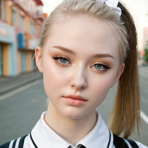 Tags: 21872187, SDXL
{"3": {"inputs": {"seed": 251855480225824, "steps": 32, "cfg": 6.22, "sampler_name": "dpmpp_2m", "scheduler": "karras", "denoise": 1.0, "model": ["27", 0], "positive": ["6", 0], "negative": ["7", 0], "latent_image": ["5", 0]}, "class_type": "KSampler"}, "4": {"inputs": {"ckpt_name": "juggernautxl.safetensors"}, "class_type": "CheckpointLoaderSimple"}, "5": {"inputs": {"width": 1024, "height": 1024, "batch_size": 1}, "class_type": "EmptyLatentImage"}, "6": {"inputs": {"text": "20 year old girl, (russian:1.08), (seductive pose:1.10), (pale skin:1.06), (idol:0.97), (seductive facial expression:1.07), (eyelashes:0.96), (detailed face:1.13), (cute:1.05), (blush:0.95), (temptress:1.13), (beautiful eyes:1.14), (double eyelids:1.02), (on all fours:1.11), (spreading ass cheeks:1.03), (from behind:0.96), (backboob:1.07), (school uniform:1.09), choker, busy street, (detailed skin:1.08), (skin fuzz:1.05), (natural looking skin:1.03), (portra:1.04), (RAW:1.05), (soft lighting:1.07), (film:1.09), (textured skin:1.05), (candid cinema:1.09)", "clip": ["27", 1]}, "class_type": "CLIPTextEncode"}, "7": {"inputs": {"text": "(worst quality:1.12), (low resolution:1.12), (twisted:1.14), (bad hands:1.08), (watermark:1.06), (distorted:1.09), (open mouth:1.13)", "clip": ["27", 1]}, "class_type": "CLIPTextEncode"}, "8": {"inputs": {"samples": ["3", 0], "vae": ["4", 2]}, "class_type": "VAEDecode"}, "25": {"inputs": {"lora_name": "nudify_xl.safetensors", "strength_model": 0.08, "strength_clip": 0.32, "model": ["4", 0], "clip": ["4", 1]}, "class_type": "LoraLoader"}, "26": {"inputs": {"lora_name": "shirtlift_SDXL_v2.safetensors", "strength_model": 0.1, "strength_clip": 0.18, "model": ["25", 0], "clip": ["25", 1]}, "class_type": "LoraLoader"}, "27": {"inputs": {"lora_name": "PerfectEyesXL.safetensors", "strength_model": 0.06, "strength_clip": 0.06, "model": ["26", 0], "clip": ["26", 1]}, "class_type": "LoraLoader"}, "30": {"inputs": {"model_name": "4x_NMKD-Superscale-SP_178000_G.pth"}, "class_type": "UpscaleModelLoader"}, "31": {"inputs": {"upscale_model": ["30", 0], "image": ["8", 0]}, "class_type": "ImageUpscaleWithModel"}, "32": {"inputs": {"upscale_method": "lanczos", "scale_by": 0.5, "image": ["31", 0]}, "class_type": "ImageScaleBy"}, "33": {"inputs": {"pixels": ["32", 0], "vae": ["4", 2]}, "class_type": "VAEEncode"}, "34": {"inputs": {"seed": 251855480225824, "steps": 32, "cfg": 6.22, "sampler_name": "dpmpp_2m", "scheduler": "karras", "denoise": 0.3, "model": ["27", 0], "positive": ["6", 0], "negative": ["7", 0], "latent_image": ["33", 0]}, "class_type": "KSampler"}, "36": {"inputs": {"samples": ["34", 0], "vae": ["4", 2]}, "class_type": "VAEDecode"}, "39": {"inputs": {"filename_prefix": "comfyapi-1714302779847", "images": ["36", 0]}, "class_type": "SaveImage"}}