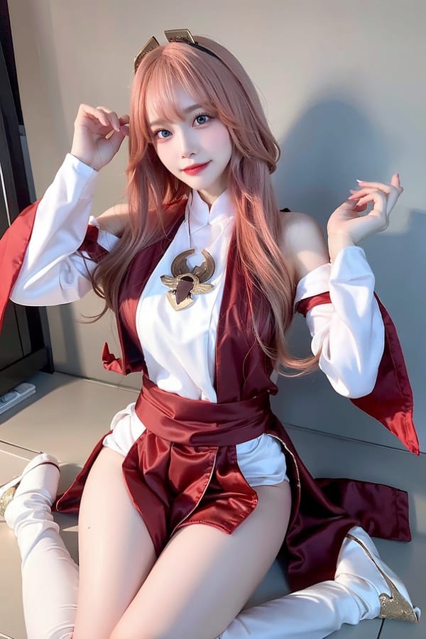 Tags: 21872187
<lora:mix4:0.39>, <lora:JapaneseDollLikeness_v15:0.60>, <lora:koreanDollLikeness:0.33>, <lora:YaeMiko_Test:0.67>, (cosplay:1.18), cosplay exhibition, comiket, posing for camera, (seductive pose:1.17), extremely detailed eyes, cute, (photorealistic:1.19), seductive smile, double eyelids, eyelashes, pale skin, perky breasts, full body portrait, textured skin, 4K, RAW, sharp, tall, (long slim legs:0.98), blush, delicate and beautiful girl, 1girl, solo
Negative prompt: paintings, anime, ugly, (worst quality:2.00)
Steps: 32, Sampler: DPM++ 2M Karras, CFG scale: 7.08, Seed: 3598226046, Size: 512x768, Model hash: fc2511737a, Model: chilloutmix_NiPrunedFp32Fix, Seed resize from: -1x-1, Denoising strength: 0.4, Version: v1.2.1, Hires upscale: 2.0, Hires steps: 16, Hires upscaler: ESRGAN_4x