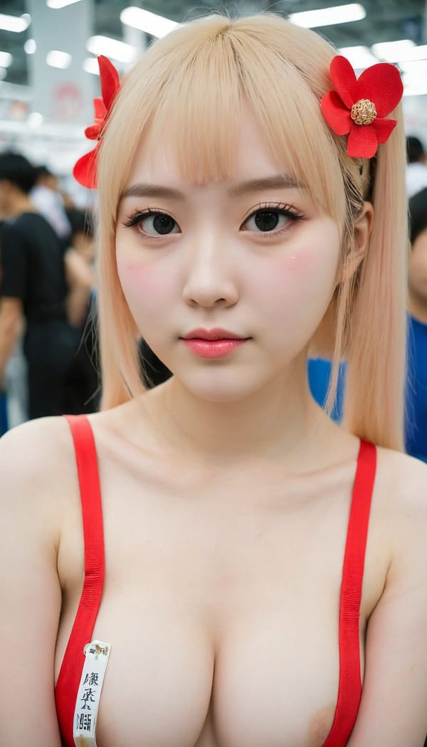 Tags: 21872187, SDXL
{"3": {"inputs": {"seed": 228225305998623, "steps": 64, "cfg": 5.91, "sampler_name": "dpmpp_2m", "scheduler": "karras", "denoise": 1.0, "model": ["27", 0], "positive": ["6", 0], "negative": ["7", 0], "latent_image": ["5", 0]}, "class_type": "KSampler"}, "4": {"inputs": {"ckpt_name": "juggernautXL_v8Rundiffusion.safetensors"}, "class_type": "CheckpointLoaderSimple"}, "5": {"inputs": {"width": 768, "height": 1344, "batch_size": 1}, "class_type": "EmptyLatentImage"}, "6": {"inputs": {"text": "21 year old girl, (chinese:1.02), (russian:1.11), (pale skin:1.10), (detailed face:1.14), (beautiful eyes:1.07), (blush:1.13), (idol:1.08), (seductive facial expression:1.14), (cute:0.96), (temptress:1.05), (eyelashes:1.00), (slim:1.11), (seductive pose:1.10), (sexy lips:1.05), (double eyelids:1.11), (perky ass:1.01), (exposed ass:0.99), (looking back:0.96), (sexy ass:1.06), (thigh gap:0.97), (in a cosplay:0.95) at comiket posing for camera, (candid cinema:1.08), (textured skin:1.00), (natural looking skin:1.02), (portra:1.00), (RAW:1.07), (skin fuzz:1.07), (soft lighting:1.03), (detailed skin:1.08), (film:1.01)", "clip": ["27", 1]}, "class_type": "CLIPTextEncode"}, "7": {"inputs": {"text": "(bad hands:1.08), (watermark:1.10), (open mouth:1.05), (twisted:1.08), (low resolution:1.07), (distorted:1.08)", "clip": ["27", 1]}, "class_type": "CLIPTextEncode"}, "8": {"inputs": {"samples": ["3", 0], "vae": ["4", 2]}, "class_type": "VAEDecode"}, "25": {"inputs": {"lora_name": "nudify_xl.safetensors", "strength_model": 0.03, "strength_clip": 0.05, "model": ["4", 0], "clip": ["4", 1]}, "class_type": "LoraLoader"}, "26": {"inputs": {"lora_name": "shirtlift_SDXL_v2.safetensors", "strength_model": 0.18, "strength_clip": 0.1, "model": ["25", 0], "clip": ["25", 1]}, "class_type": "LoraLoader"}, "27": {"inputs": {"lora_name": "PerfectEyesXL.safetensors", "strength_model": 0.07, "strength_clip": 0.03, "model": ["26", 0], "clip": ["26", 1]}, "class_type": "LoraLoader"}, "30": {"inputs": {"model_name": "4x_NMKD-Superscale-SP_178000_G.pth"}, "class_type": "UpscaleModelLoader"}, "31": {"inputs": {"upscale_model": ["30", 0], "image": ["8", 0]}, "class_type": "ImageUpscaleWithModel"}, "32": {"inputs": {"upscale_method": "lanczos", "scale_by": 0.5, "image": ["31", 0]}, "class_type": "ImageScaleBy"}, "33": {"inputs": {"pixels": ["32", 0], "vae": ["4", 2]}, "class_type": "VAEEncode"}, "34": {"inputs": {"seed": 228225305998623, "steps": 64, "cfg": 5.91, "sampler_name": "dpmpp_2m", "scheduler": "karras", "denoise": 0.3, "model": ["27", 0], "positive": ["6", 0], "negative": ["7", 0], "latent_image": ["33", 0]}, "class_type": "KSampler"}, "36": {"inputs": {"samples": ["34", 0], "vae": ["4", 2]}, "class_type": "VAEDecode"}, "39": {"inputs": {"filename_prefix": "comfyapi-1708060194056", "images": ["36", 0]}, "class_type": "SaveImage"}}