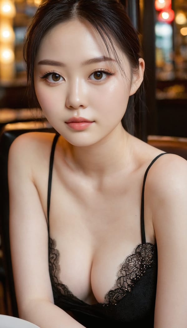 Tags: 21872187, SDXL
{"3": {"inputs": {"seed": 215062968661042, "steps": 64, "cfg": 5.74, "sampler_name": "dpmpp_2m", "scheduler": "karras", "denoise": 1.0, "model": ["27", 0], "positive": ["6", 0], "negative": ["7", 0], "latent_image": ["5", 0]}, "class_type": "KSampler"}, "4": {"inputs": {"ckpt_name": "juggernautxl.safetensors"}, "class_type": "CheckpointLoaderSimple"}, "5": {"inputs": {"width": 768, "height": 1344, "batch_size": 1}, "class_type": "EmptyLatentImage"}, "6": {"inputs": {"text": "21 year old girl, (chinese:1.06), (irish:1.07), (ukrainian:1.08), (double eyelids:1.12), (pale skin:1.06), (detailed face:1.01), (slim:0.98), (beautiful eyes:1.04), (idol:1.03), (seductive facial expression:1.02), (sexy lips:0.97), (blush:0.96), (temptress:1.08), (cute:1.01), (seductive pose:1.13), (eyelashes:1.05), (in a seductive pose:1.11), (large perky breasts:1.03), (cleavage:1.13), (thigh gap:1.00), (wearing a little black dress:1.00) at a fine dining restaurant, (skin fuzz:1.04), (candid cinema:1.07), (detailed skin:1.01), (portra:1.01), (RAW:1.06), (film:1.07), (soft lighting:1.02), (natural looking skin:1.04), (textured skin:1.01)", "clip": ["27", 1]}, "class_type": "CLIPTextEncode"}, "7": {"inputs": {"text": "(open mouth:1.10), (low resolution:1.06), (bad hands:1.11), (worst quality:1.06), (distorted:1.14), (watermark:1.14), (twisted:1.13)", "clip": ["27", 1]}, "class_type": "CLIPTextEncode"}, "8": {"inputs": {"samples": ["3", 0], "vae": ["4", 2]}, "class_type": "VAEDecode"}, "25": {"inputs": {"lora_name": "nudify_xl.safetensors", "strength_model": 0.22, "strength_clip": 0.38, "model": ["4", 0], "clip": ["4", 1]}, "class_type": "LoraLoader"}, "26": {"inputs": {"lora_name": "shirtlift_SDXL_v2.safetensors", "strength_model": 0.01, "strength_clip": 0.04, "model": ["25", 0], "clip": ["25", 1]}, "class_type": "LoraLoader"}, "27": {"inputs": {"lora_name": "PerfectEyesXL.safetensors", "strength_model": 0.05, "strength_clip": 0.12, "model": ["26", 0], "clip": ["26", 1]}, "class_type": "LoraLoader"}, "30": {"inputs": {"model_name": "4x_NMKD-Superscale-SP_178000_G.pth"}, "class_type": "UpscaleModelLoader"}, "31": {"inputs": {"upscale_model": ["30", 0], "image": ["8", 0]}, "class_type": "ImageUpscaleWithModel"}, "32": {"inputs": {"upscale_method": "lanczos", "scale_by": 0.5, "image": ["31", 0]}, "class_type": "ImageScaleBy"}, "33": {"inputs": {"pixels": ["32", 0], "vae": ["4", 2]}, "class_type": "VAEEncode"}, "34": {"inputs": {"seed": 215062968661042, "steps": 64, "cfg": 5.74, "sampler_name": "dpmpp_2m", "scheduler": "karras", "denoise": 0.3, "model": ["27", 0], "positive": ["6", 0], "negative": ["7", 0], "latent_image": ["33", 0]}, "class_type": "KSampler"}, "36": {"inputs": {"samples": ["34", 0], "vae": ["4", 2]}, "class_type": "VAEDecode"}, "39": {"inputs": {"filename_prefix": "comfyapi-1714717268213", "images": ["36", 0]}, "class_type": "SaveImage"}}