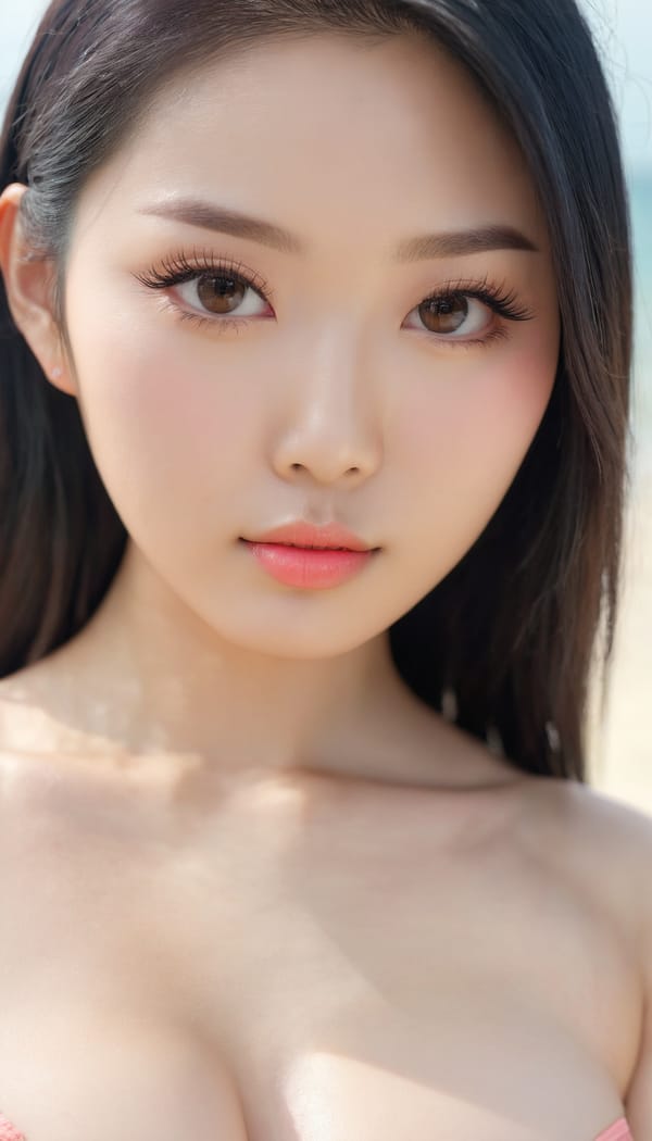 Tags: 21872187, SDXL
{"3": {"inputs": {"seed": 904463883469421, "steps": 32, "cfg": 6.58, "sampler_name": "dpmpp_2m", "scheduler": "karras", "denoise": 1.0, "model": ["27", 0], "positive": ["6", 0], "negative": ["7", 0], "latent_image": ["5", 0]}, "class_type": "KSampler"}, "4": {"inputs": {"ckpt_name": "juggernautxl.safetensors"}, "class_type": "CheckpointLoaderSimple"}, "5": {"inputs": {"width": 768, "height": 1344, "batch_size": 1}, "class_type": "EmptyLatentImage"}, "6": {"inputs": {"text": "27 year old girl, (chinese:0.97), (taiwanese:1.05), (idol:1.04), (seductive pose:0.98), (cute:1.06), (eyelashes:1.10), (sexy lips:1.00), (beautiful eyes:0.95), (seductive facial expression:0.99), (temptress:1.04), (detailed face:1.09), (blush:1.11), (double eyelids:0.98), (slim:1.14), (pale skin:1.01), (in a seductive pose:1.06), (large perky breasts:0.98), (cleavage:1.08), (thigh gap:1.07), wearing (bikini:0.96) at a beach, (soft lighting:1.06), (candid cinema:1.07), (film:1.06), (natural looking skin:1.02), (RAW:1.07), (portra:1.04), (textured skin:1.07), (skin fuzz:1.03), (detailed skin:1.02)", "clip": ["27", 1]}, "class_type": "CLIPTextEncode"}, "7": {"inputs": {"text": "(watermark:1.13), (twisted:1.06), (distorted:1.10), (low resolution:1.13), (open mouth:1.08), (bad hands:1.12), (worst quality:1.11)", "clip": ["27", 1]}, "class_type": "CLIPTextEncode"}, "8": {"inputs": {"samples": ["3", 0], "vae": ["4", 2]}, "class_type": "VAEDecode"}, "25": {"inputs": {"lora_name": "nudify_xl.safetensors", "strength_model": 0.24, "strength_clip": 0.23, "model": ["4", 0], "clip": ["4", 1]}, "class_type": "LoraLoader"}, "26": {"inputs": {"lora_name": "shirtlift_SDXL_v2.safetensors", "strength_model": 0.0, "strength_clip": 0.09, "model": ["25", 0], "clip": ["25", 1]}, "class_type": "LoraLoader"}, "27": {"inputs": {"lora_name": "PerfectEyesXL.safetensors", "strength_model": 0.12, "strength_clip": 0.03, "model": ["26", 0], "clip": ["26", 1]}, "class_type": "LoraLoader"}, "30": {"inputs": {"model_name": "4x_NMKD-Superscale-SP_178000_G.pth"}, "class_type": "UpscaleModelLoader"}, "31": {"inputs": {"upscale_model": ["30", 0], "image": ["8", 0]}, "class_type": "ImageUpscaleWithModel"}, "32": {"inputs": {"upscale_method": "lanczos", "scale_by": 0.5, "image": ["31", 0]}, "class_type": "ImageScaleBy"}, "33": {"inputs": {"pixels": ["32", 0], "vae": ["4", 2]}, "class_type": "VAEEncode"}, "34": {"inputs": {"seed": 904463883469421, "steps": 32, "cfg": 6.58, "sampler_name": "dpmpp_2m", "scheduler": "karras", "denoise": 0.3, "model": ["27", 0], "positive": ["6", 0], "negative": ["7", 0], "latent_image": ["33", 0]}, "class_type": "KSampler"}, "36": {"inputs": {"samples": ["34", 0], "vae": ["4", 2]}, "class_type": "VAEDecode"}, "39": {"inputs": {"filename_prefix": "comfyapi-1714400301010", "images": ["36", 0]}, "class_type": "SaveImage"}}