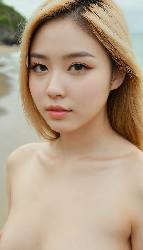 Tags: 21872187, SDXL
{"3": {"inputs": {"seed": 598162496031987, "steps": 64, "cfg": 5.99, "sampler_name": "dpmpp_2m", "scheduler": "karras", "denoise": 1.0, "model": ["27", 0], "positive": ["6", 0], "negative": ["7", 0], "latent_image": ["5", 0]}, "class_type": "KSampler"}, "4": {"inputs": {"ckpt_name": "juggernautxl.safetensors"}, "class_type": "CheckpointLoaderSimple"}, "5": {"inputs": {"width": 768, "height": 1344, "batch_size": 1}, "class_type": "EmptyLatentImage"}, "6": {"inputs": {"text": "27 year old girl, (double eyelids:1.09), (cute:0.99), (seductive pose:1.08), (detailed face:1.10), (temptress:0.97), (seductive facial expression:0.98), (sexy lips:1.12), (pale skin:1.02), (idol:1.13), (slim:0.98), (eyelashes:1.04), (beautiful eyes:1.06), (perky ass:1.05), (exposed ass:0.95), (looking back:0.98), (sexy ass:1.13), (thigh gap:1.00), strolling (nude:1.00) at a beach, (natural looking skin:1.06), (candid cinema:1.09), (skin fuzz:1.04), (film:1.08), (RAW:1.02), (detailed skin:1.02), (portra:1.02), (textured skin:1.05)", "clip": ["27", 1]}, "class_type": "CLIPTextEncode"}, "7": {"inputs": {"text": "(twisted:1.07), (worst quality:1.11), (bad hands:1.10), (low resolution:1.14), (distorted:1.12), (open mouth:1.05), (watermark:1.09)", "clip": ["27", 1]}, "class_type": "CLIPTextEncode"}, "8": {"inputs": {"samples": ["3", 0], "vae": ["4", 2]}, "class_type": "VAEDecode"}, "25": {"inputs": {"lora_name": "nudify_xl.safetensors", "strength_model": 0.32, "strength_clip": 0.04, "model": ["4", 0], "clip": ["4", 1]}, "class_type": "LoraLoader"}, "26": {"inputs": {"lora_name": "shirtlift_SDXL_v2.safetensors", "strength_model": 0.11, "strength_clip": 0.01, "model": ["25", 0], "clip": ["25", 1]}, "class_type": "LoraLoader"}, "27": {"inputs": {"lora_name": "PerfectEyesXL.safetensors", "strength_model": 0.09, "strength_clip": 0.11, "model": ["26", 0], "clip": ["26", 1]}, "class_type": "LoraLoader"}, "30": {"inputs": {"model_name": "4x_NMKD-Superscale-SP_178000_G.pth"}, "class_type": "UpscaleModelLoader"}, "31": {"inputs": {"upscale_model": ["30", 0], "image": ["8", 0]}, "class_type": "ImageUpscaleWithModel"}, "32": {"inputs": {"upscale_method": "lanczos", "scale_by": 0.5, "image": ["31", 0]}, "class_type": "ImageScaleBy"}, "33": {"inputs": {"pixels": ["32", 0], "vae": ["4", 2]}, "class_type": "VAEEncode"}, "34": {"inputs": {"seed": 598162496031987, "steps": 64, "cfg": 5.99, "sampler_name": "dpmpp_2m", "scheduler": "karras", "denoise": 0.3, "model": ["27", 0], "positive": ["6", 0], "negative": ["7", 0], "latent_image": ["33", 0]}, "class_type": "KSampler"}, "36": {"inputs": {"samples": ["34", 0], "vae": ["4", 2]}, "class_type": "VAEDecode"}, "39": {"inputs": {"filename_prefix": "comfyapi-1724562482963", "images": ["36", 0]}, "class_type": "SaveImage"}}