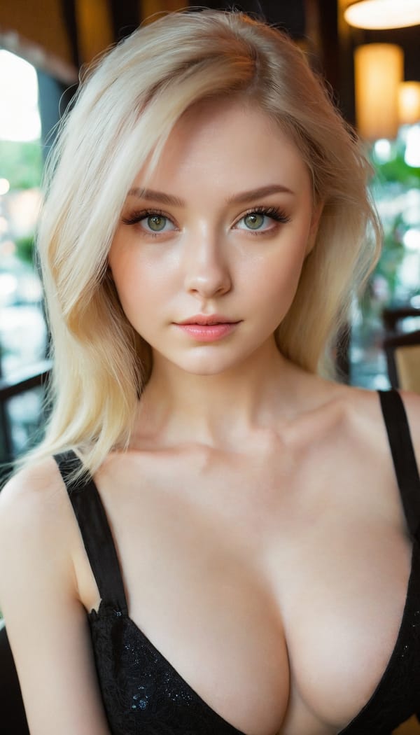 Tags: 21872187, SDXL
{"3": {"inputs": {"seed": 409955107178318, "steps": 32, "cfg": 5.6, "sampler_name": "dpmpp_2m", "scheduler": "karras", "denoise": 1.0, "model": ["27", 0], "positive": ["6", 0], "negative": ["7", 0], "latent_image": ["5", 0]}, "class_type": "KSampler"}, "4": {"inputs": {"ckpt_name": "juggernautxl.safetensors"}, "class_type": "CheckpointLoaderSimple"}, "5": {"inputs": {"width": 768, "height": 1344, "batch_size": 1}, "class_type": "EmptyLatentImage"}, "6": {"inputs": {"text": "27 year old girl, (ukrainian:1.13), (beautiful eyes:1.07), (double eyelids:1.06), (eyelashes:1.00), (detailed face:1.02), (slim:0.99), (cute:1.05), (temptress:0.97), (blush:1.04), (seductive pose:1.14), (idol:1.01), (pale skin:1.05), (seductive facial expression:0.99), (in a seductive pose:1.11), (large perky breasts:1.02), (cleavage:1.06), (thigh gap:1.02), (wearing a little black dress:0.99) at a fine dining restaurant, (textured skin:1.02), (detailed skin:1.05), (soft lighting:1.06), (film:1.06), (natural looking skin:1.03), (portra:1.03), (candid cinema:1.03), (RAW:1.04), (skin fuzz:1.02)", "clip": ["27", 1]}, "class_type": "CLIPTextEncode"}, "7": {"inputs": {"text": "(low resolution:1.13), (twisted:1.05), (watermark:1.10), (bad hands:1.12), (worst quality:1.14), (distorted:1.09), (open mouth:1.14)", "clip": ["27", 1]}, "class_type": "CLIPTextEncode"}, "8": {"inputs": {"samples": ["3", 0], "vae": ["4", 2]}, "class_type": "VAEDecode"}, "25": {"inputs": {"lora_name": "nudify_xl.safetensors", "strength_model": 0.21, "strength_clip": 0.18, "model": ["4", 0], "clip": ["4", 1]}, "class_type": "LoraLoader"}, "26": {"inputs": {"lora_name": "shirtlift_SDXL_v2.safetensors", "strength_model": 0.19, "strength_clip": 0.07, "model": ["25", 0], "clip": ["25", 1]}, "class_type": "LoraLoader"}, "27": {"inputs": {"lora_name": "PerfectEyesXL.safetensors", "strength_model": 0.11, "strength_clip": 0.04, "model": ["26", 0], "clip": ["26", 1]}, "class_type": "LoraLoader"}, "30": {"inputs": {"model_name": "4x_NMKD-Superscale-SP_178000_G.pth"}, "class_type": "UpscaleModelLoader"}, "31": {"inputs": {"upscale_model": ["30", 0], "image": ["8", 0]}, "class_type": "ImageUpscaleWithModel"}, "32": {"inputs": {"upscale_method": "lanczos", "scale_by": 0.5, "image": ["31", 0]}, "class_type": "ImageScaleBy"}, "33": {"inputs": {"pixels": ["32", 0], "vae": ["4", 2]}, "class_type": "VAEEncode"}, "34": {"inputs": {"seed": 409955107178318, "steps": 32, "cfg": 5.6, "sampler_name": "dpmpp_2m", "scheduler": "karras", "denoise": 0.3, "model": ["27", 0], "positive": ["6", 0], "negative": ["7", 0], "latent_image": ["33", 0]}, "class_type": "KSampler"}, "36": {"inputs": {"samples": ["34", 0], "vae": ["4", 2]}, "class_type": "VAEDecode"}, "39": {"inputs": {"filename_prefix": "comfyapi-1731082322353", "images": ["36", 0]}, "class_type": "SaveImage"}}