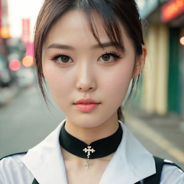 Tags: 21872187, SDXL
{"3": {"inputs": {"seed": 522846737015309, "steps": 32, "cfg": 6.14, "sampler_name": "dpmpp_2m", "scheduler": "karras", "denoise": 1.0, "model": ["27", 0], "positive": ["6", 0], "negative": ["7", 0], "latent_image": ["5", 0]}, "class_type": "KSampler"}, "4": {"inputs": {"ckpt_name": "juggernautxl.safetensors"}, "class_type": "CheckpointLoaderSimple"}, "5": {"inputs": {"width": 1024, "height": 1024, "batch_size": 1}, "class_type": "EmptyLatentImage"}, "6": {"inputs": {"text": "27 year old girl, (chinese:0.96), (irish:1.00), (seductive facial expression:1.06), (idol:1.01), (detailed face:1.10), (cute:1.01), (blush:1.04), (slim:1.00), (sexy lips:1.08), (beautiful eyes:1.08), (temptress:0.97), (pale skin:1.10), (seductive pose:0.95), (eyelashes:1.03), (in a seductive pose:0.99), (large perky breasts:1.06), (cleavage:1.03), (thigh gap:1.09), (school uniform:0.99), choker, busy street, (soft lighting:1.08), (natural looking skin:1.00), (RAW:1.07), (detailed skin:1.00), (skin fuzz:1.09), (portra:1.00), (candid cinema:1.09), (film:1.01), (textured skin:1.05)", "clip": ["27", 1]}, "class_type": "CLIPTextEncode"}, "7": {"inputs": {"text": "(low resolution:1.13), (open mouth:1.05), (distorted:1.11), (watermark:1.07), (twisted:1.08), (worst quality:1.10), (bad hands:1.13)", "clip": ["27", 1]}, "class_type": "CLIPTextEncode"}, "8": {"inputs": {"samples": ["3", 0], "vae": ["4", 2]}, "class_type": "VAEDecode"}, "25": {"inputs": {"lora_name": "nudify_xl.safetensors", "strength_model": 0.31, "strength_clip": 0.3, "model": ["4", 0], "clip": ["4", 1]}, "class_type": "LoraLoader"}, "26": {"inputs": {"lora_name": "shirtlift_SDXL_v2.safetensors", "strength_model": 0.05, "strength_clip": 0.12, "model": ["25", 0], "clip": ["25", 1]}, "class_type": "LoraLoader"}, "27": {"inputs": {"lora_name": "PerfectEyesXL.safetensors", "strength_model": 0.19, "strength_clip": 0.09, "model": ["26", 0], "clip": ["26", 1]}, "class_type": "LoraLoader"}, "30": {"inputs": {"model_name": "4x_NMKD-Superscale-SP_178000_G.pth"}, "class_type": "UpscaleModelLoader"}, "31": {"inputs": {"upscale_model": ["30", 0], "image": ["8", 0]}, "class_type": "ImageUpscaleWithModel"}, "32": {"inputs": {"upscale_method": "lanczos", "scale_by": 0.5, "image": ["31", 0]}, "class_type": "ImageScaleBy"}, "33": {"inputs": {"pixels": ["32", 0], "vae": ["4", 2]}, "class_type": "VAEEncode"}, "34": {"inputs": {"seed": 522846737015309, "steps": 32, "cfg": 6.14, "sampler_name": "dpmpp_2m", "scheduler": "karras", "denoise": 0.3, "model": ["27", 0], "positive": ["6", 0], "negative": ["7", 0], "latent_image": ["33", 0]}, "class_type": "KSampler"}, "36": {"inputs": {"samples": ["34", 0], "vae": ["4", 2]}, "class_type": "VAEDecode"}, "39": {"inputs": {"filename_prefix": "comfyapi-1713705849349", "images": ["36", 0]}, "class_type": "SaveImage"}}