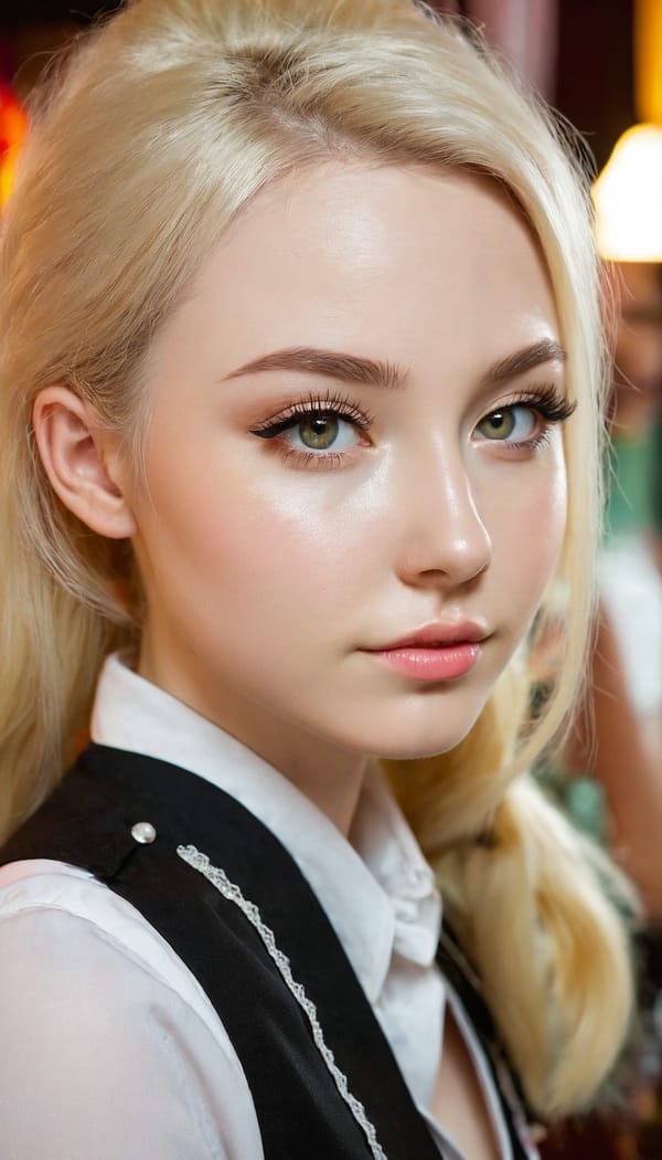 Tags: 21872187, SDXL
{"3": {"inputs": {"seed": 108958088938669, "steps": 32, "cfg": 6.5, "sampler_name": "dpmpp_2m", "scheduler": "karras", "denoise": 1.0, "model": ["27", 0], "positive": ["6", 0], "negative": ["7", 0], "latent_image": ["5", 0]}, "class_type": "KSampler"}, "4": {"inputs": {"ckpt_name": "juggernautxl.safetensors"}, "class_type": "CheckpointLoaderSimple"}, "5": {"inputs": {"width": 768, "height": 1344, "batch_size": 1}, "class_type": "EmptyLatentImage"}, "6": {"inputs": {"text": "25 year old girl, (ukrainian:1.04), (irish:1.06), (beautiful eyes:0.99), (seductive facial expression:1.07), (detailed face:1.11), (double eyelids:1.02), (pale skin:0.97), (cute:1.01), (slim:1.09), (idol:1.05), (eyelashes:0.95), (temptress:0.98), (blush:1.03), (seductive pose:1.03), (sexy lips:0.97), (on all fours:1.06), (spreading ass cheeks:1.14), (from behind:1.09), (backboob:0.96), (a waitress in uniform:1.12) working at a restaurant, (film:1.03), (detailed skin:1.06), (candid cinema:1.08), (portra:1.02), (soft lighting:1.02), (skin fuzz:1.07), (natural looking skin:1.05), (textured skin:1.07), (RAW:1.09)", "clip": ["27", 1]}, "class_type": "CLIPTextEncode"}, "7": {"inputs": {"text": "(bad hands:1.08), (watermark:1.11), (low resolution:1.14), (distorted:1.13), (twisted:1.12), (open mouth:1.06), (worst quality:1.11)", "clip": ["27", 1]}, "class_type": "CLIPTextEncode"}, "8": {"inputs": {"samples": ["3", 0], "vae": ["4", 2]}, "class_type": "VAEDecode"}, "25": {"inputs": {"lora_name": "nudify_xl.safetensors", "strength_model": 0.07, "strength_clip": 0.02, "model": ["4", 0], "clip": ["4", 1]}, "class_type": "LoraLoader"}, "26": {"inputs": {"lora_name": "shirtlift_SDXL_v2.safetensors", "strength_model": 0.17, "strength_clip": 0.14, "model": ["25", 0], "clip": ["25", 1]}, "class_type": "LoraLoader"}, "27": {"inputs": {"lora_name": "PerfectEyesXL.safetensors", "strength_model": 0.12, "strength_clip": 0.14, "model": ["26", 0], "clip": ["26", 1]}, "class_type": "LoraLoader"}, "30": {"inputs": {"model_name": "4x_NMKD-Superscale-SP_178000_G.pth"}, "class_type": "UpscaleModelLoader"}, "31": {"inputs": {"upscale_model": ["30", 0], "image": ["8", 0]}, "class_type": "ImageUpscaleWithModel"}, "32": {"inputs": {"upscale_method": "lanczos", "scale_by": 0.5, "image": ["31", 0]}, "class_type": "ImageScaleBy"}, "33": {"inputs": {"pixels": ["32", 0], "vae": ["4", 2]}, "class_type": "VAEEncode"}, "34": {"inputs": {"seed": 108958088938669, "steps": 32, "cfg": 6.5, "sampler_name": "dpmpp_2m", "scheduler": "karras", "denoise": 0.3, "model": ["27", 0], "positive": ["6", 0], "negative": ["7", 0], "latent_image": ["33", 0]}, "class_type": "KSampler"}, "36": {"inputs": {"samples": ["34", 0], "vae": ["4", 2]}, "class_type": "VAEDecode"}, "39": {"inputs": {"filename_prefix": "comfyapi-1716023987088", "images": ["36", 0]}, "class_type": "SaveImage"}}