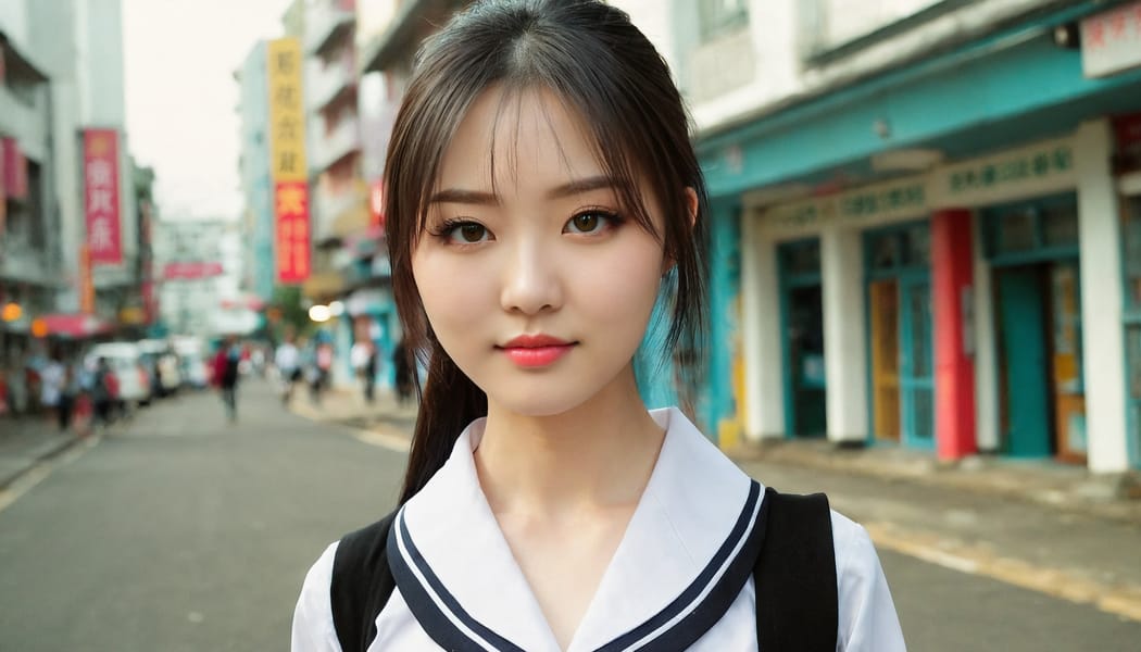 Tags: 21872187, SDXL
{"3": {"inputs": {"seed": 852571385248021, "steps": 64, "cfg": 5.57, "sampler_name": "dpmpp_2m", "scheduler": "karras", "denoise": 1.0, "model": ["27", 0], "positive": ["6", 0], "negative": ["7", 0], "latent_image": ["5", 0]}, "class_type": "KSampler"}, "4": {"inputs": {"ckpt_name": "juggernautxl.safetensors"}, "class_type": "CheckpointLoaderSimple"}, "5": {"inputs": {"width": 1344, "height": 768, "batch_size": 1}, "class_type": "EmptyLatentImage"}, "6": {"inputs": {"text": "24 year old girl, (chinese:1.04), (irish:0.97), (double eyelids:1.08), (temptress:0.98), (sexy lips:1.00), (eyelashes:1.04), (cute:1.13), (detailed face:1.11), (seductive facial expression:1.13), (seductive pose:1.09), (slim:1.05), (beautiful eyes:1.13), (pale skin:1.00), (in a seductive pose:1.03), (large perky breasts:1.13), (cleavage:1.13), (thigh gap:1.13), (school uniform:1.14), choker, busy street, (candid cinema:1.07), (detailed skin:1.05), (skin fuzz:1.02), (film:1.07), (portra:1.06), (textured skin:1.02), (natural looking skin:1.03), (RAW:1.06), (soft lighting:1.08)", "clip": ["27", 1]}, "class_type": "CLIPTextEncode"}, "7": {"inputs": {"text": "(low resolution:1.08), (bad hands:1.12), (distorted:1.11), (watermark:1.12), (worst quality:1.09), (open mouth:1.09), (twisted:1.12)", "clip": ["27", 1]}, "class_type": "CLIPTextEncode"}, "8": {"inputs": {"samples": ["3", 0], "vae": ["4", 2]}, "class_type": "VAEDecode"}, "25": {"inputs": {"lora_name": "nudify_xl.safetensors", "strength_model": 0.1, "strength_clip": 0.0, "model": ["4", 0], "clip": ["4", 1]}, "class_type": "LoraLoader"}, "26": {"inputs": {"lora_name": "shirtlift_SDXL_v2.safetensors", "strength_model": 0.16, "strength_clip": 0.04, "model": ["25", 0], "clip": ["25", 1]}, "class_type": "LoraLoader"}, "27": {"inputs": {"lora_name": "PerfectEyesXL.safetensors", "strength_model": 0.17, "strength_clip": 0.06, "model": ["26", 0], "clip": ["26", 1]}, "class_type": "LoraLoader"}, "30": {"inputs": {"model_name": "4x_NMKD-Superscale-SP_178000_G.pth"}, "class_type": "UpscaleModelLoader"}, "31": {"inputs": {"upscale_model": ["30", 0], "image": ["8", 0]}, "class_type": "ImageUpscaleWithModel"}, "32": {"inputs": {"upscale_method": "lanczos", "scale_by": 0.5, "image": ["31", 0]}, "class_type": "ImageScaleBy"}, "33": {"inputs": {"pixels": ["32", 0], "vae": ["4", 2]}, "class_type": "VAEEncode"}, "34": {"inputs": {"seed": 852571385248021, "steps": 64, "cfg": 5.57, "sampler_name": "dpmpp_2m", "scheduler": "karras", "denoise": 0.3, "model": ["27", 0], "positive": ["6", 0], "negative": ["7", 0], "latent_image": ["33", 0]}, "class_type": "KSampler"}, "36": {"inputs": {"samples": ["34", 0], "vae": ["4", 2]}, "class_type": "VAEDecode"}, "39": {"inputs": {"filename_prefix": "comfyapi-1734467060623", "images": ["36", 0]}, "class_type": "SaveImage"}}