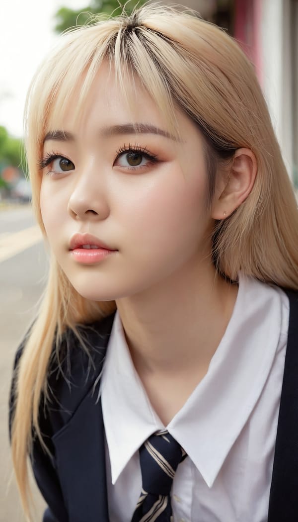 Tags: 21872187, SDXL
{"3": {"inputs": {"seed": 956787481078935, "steps": 32, "cfg": 6.41, "sampler_name": "dpmpp_2m", "scheduler": "karras", "denoise": 1.0, "model": ["27", 0], "positive": ["6", 0], "negative": ["7", 0], "latent_image": ["5", 0]}, "class_type": "KSampler"}, "4": {"inputs": {"ckpt_name": "juggernautxl.safetensors"}, "class_type": "CheckpointLoaderSimple"}, "5": {"inputs": {"width": 768, "height": 1344, "batch_size": 1}, "class_type": "EmptyLatentImage"}, "6": {"inputs": {"text": "22 year old girl, (cute:1.10), (temptress:0.99), (seductive facial expression:1.00), (slim:1.11), (idol:0.99), (double eyelids:0.96), (beautiful eyes:1.09), (detailed face:1.13), (sexy lips:0.99), (pale skin:0.96), (blush:1.07), (eyelashes:0.99), (on all fours:1.09), (spreading ass cheeks:0.96), (from behind:1.01), (backboob:1.08), (school uniform:1.14), choker, busy street, (film:1.03), (soft lighting:1.08), (detailed skin:1.06), (portra:1.03), (RAW:1.05), (natural looking skin:1.05), (skin fuzz:1.00), (candid cinema:1.09)", "clip": ["27", 1]}, "class_type": "CLIPTextEncode"}, "7": {"inputs": {"text": "(twisted:1.09), (distorted:1.08), (worst quality:1.09), (watermark:1.12), (bad hands:1.07), (low resolution:1.09), (open mouth:1.11)", "clip": ["27", 1]}, "class_type": "CLIPTextEncode"}, "8": {"inputs": {"samples": ["3", 0], "vae": ["4", 2]}, "class_type": "VAEDecode"}, "25": {"inputs": {"lora_name": "nudify_xl.safetensors", "strength_model": 0.37, "strength_clip": 0.05, "model": ["4", 0], "clip": ["4", 1]}, "class_type": "LoraLoader"}, "26": {"inputs": {"lora_name": "shirtlift_SDXL_v2.safetensors", "strength_model": 0.09, "strength_clip": 0.14, "model": ["25", 0], "clip": ["25", 1]}, "class_type": "LoraLoader"}, "27": {"inputs": {"lora_name": "PerfectEyesXL.safetensors", "strength_model": 0.18, "strength_clip": 0.05, "model": ["26", 0], "clip": ["26", 1]}, "class_type": "LoraLoader"}, "30": {"inputs": {"model_name": "4x_NMKD-Superscale-SP_178000_G.pth"}, "class_type": "UpscaleModelLoader"}, "31": {"inputs": {"upscale_model": ["30", 0], "image": ["8", 0]}, "class_type": "ImageUpscaleWithModel"}, "32": {"inputs": {"upscale_method": "lanczos", "scale_by": 0.5, "image": ["31", 0]}, "class_type": "ImageScaleBy"}, "33": {"inputs": {"pixels": ["32", 0], "vae": ["4", 2]}, "class_type": "VAEEncode"}, "34": {"inputs": {"seed": 956787481078935, "steps": 32, "cfg": 6.41, "sampler_name": "dpmpp_2m", "scheduler": "karras", "denoise": 0.3, "model": ["27", 0], "positive": ["6", 0], "negative": ["7", 0], "latent_image": ["33", 0]}, "class_type": "KSampler"}, "36": {"inputs": {"samples": ["34", 0], "vae": ["4", 2]}, "class_type": "VAEDecode"}, "39": {"inputs": {"filename_prefix": "comfyapi-1716214523557", "images": ["36", 0]}, "class_type": "SaveImage"}}