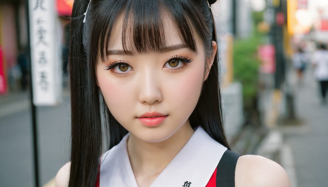 Tags: 21872187, SDXL
{"3": {"inputs": {"seed": 294008033717044, "steps": 32, "cfg": 6.67, "sampler_name": "dpmpp_2m", "scheduler": "karras", "denoise": 1.0, "model": ["27", 0], "positive": ["6", 0], "negative": ["7", 0], "latent_image": ["5", 0]}, "class_type": "KSampler"}, "4": {"inputs": {"ckpt_name": "juggernautxl.safetensors"}, "class_type": "CheckpointLoaderSimple"}, "5": {"inputs": {"width": 1344, "height": 768, "batch_size": 1}, "class_type": "EmptyLatentImage"}, "6": {"inputs": {"text": "22 year old girl, (japanese:1.14), (chinese:0.96), (ukrainian:0.99), (pale skin:0.97), (beautiful eyes:1.11), (sexy lips:0.95), (detailed face:1.02), (eyelashes:1.11), (blush:1.13), (slim:0.95), (cute:1.02), (seductive facial expression:0.98), (double eyelids:1.03), (idol:1.11), (temptress:1.03), (perky ass:1.14), (exposed ass:1.00), (looking back:1.07), (sexy ass:1.05), (thigh gap:0.99), (school uniform:0.97), choker, busy street, (soft lighting:1.04), (RAW:1.05), (portra:1.01), (film:1.01), (natural looking skin:1.05), (textured skin:1.06), (candid cinema:1.02), (skin fuzz:1.03), (detailed skin:1.05)", "clip": ["27", 1]}, "class_type": "CLIPTextEncode"}, "7": {"inputs": {"text": "(open mouth:1.07), (watermark:1.08), (low resolution:1.07), (twisted:1.14), (distorted:1.14), (worst quality:1.06), (bad hands:1.12)", "clip": ["27", 1]}, "class_type": "CLIPTextEncode"}, "8": {"inputs": {"samples": ["3", 0], "vae": ["4", 2]}, "class_type": "VAEDecode"}, "25": {"inputs": {"lora_name": "nudify_xl.safetensors", "strength_model": 0.18, "strength_clip": 0.34, "model": ["4", 0], "clip": ["4", 1]}, "class_type": "LoraLoader"}, "26": {"inputs": {"lora_name": "shirtlift_SDXL_v2.safetensors", "strength_model": 0.06, "strength_clip": 0.11, "model": ["25", 0], "clip": ["25", 1]}, "class_type": "LoraLoader"}, "27": {"inputs": {"lora_name": "PerfectEyesXL.safetensors", "strength_model": 0.13, "strength_clip": 0.11, "model": ["26", 0], "clip": ["26", 1]}, "class_type": "LoraLoader"}, "30": {"inputs": {"model_name": "4x_NMKD-Superscale-SP_178000_G.pth"}, "class_type": "UpscaleModelLoader"}, "31": {"inputs": {"upscale_model": ["30", 0], "image": ["8", 0]}, "class_type": "ImageUpscaleWithModel"}, "32": {"inputs": {"upscale_method": "lanczos", "scale_by": 0.5, "image": ["31", 0]}, "class_type": "ImageScaleBy"}, "33": {"inputs": {"pixels": ["32", 0], "vae": ["4", 2]}, "class_type": "VAEEncode"}, "34": {"inputs": {"seed": 294008033717044, "steps": 32, "cfg": 6.67, "sampler_name": "dpmpp_2m", "scheduler": "karras", "denoise": 0.3, "model": ["27", 0], "positive": ["6", 0], "negative": ["7", 0], "latent_image": ["33", 0]}, "class_type": "KSampler"}, "36": {"inputs": {"samples": ["34", 0], "vae": ["4", 2]}, "class_type": "VAEDecode"}, "39": {"inputs": {"filename_prefix": "comfyapi-1727938942662", "images": ["36", 0]}, "class_type": "SaveImage"}}