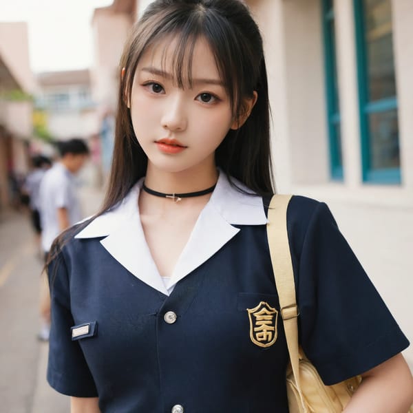 Tags: 21872187, SDXL
{"3": {"inputs": {"seed": 652100940180744, "steps": 64, "cfg": 5.07, "sampler_name": "dpmpp_2m", "scheduler": "karras", "denoise": 1.0, "model": ["27", 0], "positive": ["6", 0], "negative": ["7", 0], "latent_image": ["5", 0]}, "class_type": "KSampler"}, "4": {"inputs": {"ckpt_name": "leosamsHelloworldSDXL_helloworldSDXL32DPO.safetensors"}, "class_type": "CheckpointLoaderSimple"}, "5": {"inputs": {"width": 1024, "height": 1024, "batch_size": 1}, "class_type": "EmptyLatentImage"}, "6": {"inputs": {"text": "18 year old girl, (chinese:1.04), (detailed face:1.12), (double eyelids:1.08), (blush:0.95), (beautiful eyes:1.03), (seductive facial expression:1.05), (temptress:1.14), (pale skin:0.95), (seductive pose:1.06), (sexy lips:1.04), (cute:1.00), (idol:1.00), (eyelashes:1.00), (slim:1.08), (in a seductive pose:1.01), (large perky breasts:1.06), (cleavage:1.05), (thigh gap:1.00), (school uniform:1.13), choker, busy street, (soft lighting:1.03), (textured skin:1.06), (portra:1.03), (skin fuzz:1.03), (film:1.08), (detailed skin:1.06), (natural looking skin:1.02), (RAW:1.09), (candid cinema:1.04)", "clip": ["27", 1]}, "class_type": "CLIPTextEncode"}, "7": {"inputs": {"text": "(bad hands:1.13), (worst quality:1.12), (open mouth:1.07), (low resolution:1.14), (distorted:1.07), (watermark:1.13)", "clip": ["27", 1]}, "class_type": "CLIPTextEncode"}, "8": {"inputs": {"samples": ["3", 0], "vae": ["4", 2]}, "class_type": "VAEDecode"}, "25": {"inputs": {"lora_name": "nudify_xl.safetensors", "strength_model": 0.21, "strength_clip": 0.01, "model": ["4", 0], "clip": ["4", 1]}, "class_type": "LoraLoader"}, "26": {"inputs": {"lora_name": "shirtlift_SDXL_v2.safetensors", "strength_model": 0.15, "strength_clip": 0.15, "model": ["25", 0], "clip": ["25", 1]}, "class_type": "LoraLoader"}, "27": {"inputs": {"lora_name": "PerfectEyesXL.safetensors", "strength_model": 0.07, "strength_clip": 0.13, "model": ["26", 0], "clip": ["26", 1]}, "class_type": "LoraLoader"}, "30": {"inputs": {"model_name": "4x_NMKD-Superscale-SP_178000_G.pth"}, "class_type": "UpscaleModelLoader"}, "31": {"inputs": {"upscale_model": ["30", 0], "image": ["8", 0]}, "class_type": "ImageUpscaleWithModel"}, "32": {"inputs": {"upscale_method": "lanczos", "scale_by": 0.5, "image": ["31", 0]}, "class_type": "ImageScaleBy"}, "33": {"inputs": {"pixels": ["32", 0], "vae": ["4", 2]}, "class_type": "VAEEncode"}, "34": {"inputs": {"seed": 652100940180744, "steps": 64, "cfg": 5.07, "sampler_name": "dpmpp_2m", "scheduler": "karras", "denoise": 0.3, "model": ["27", 0], "positive": ["6", 0], "negative": ["7", 0], "latent_image": ["33", 0]}, "class_type": "KSampler"}, "36": {"inputs": {"samples": ["34", 0], "vae": ["4", 2]}, "class_type": "VAEDecode"}, "39": {"inputs": {"filename_prefix": "comfyapi-1707824085590", "images": ["36", 0]}, "class_type": "SaveImage"}}