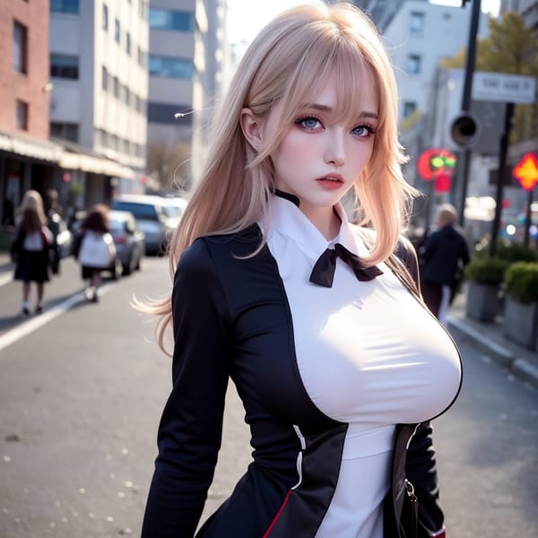 Tags: 21872187
<lora:taiwanDollLikeness_v20:0.23>, <lora:YaeMiko_Test:0.58>, (russian:0.93), (ukrainian:0.97), (school uniform:0.95), (large breasts:0.95), choker, busy street in urban city, (seductive pose:0.91), extremely detailed eyes, extremely detailed face, (photorealistic:1.00), sexy lips, double eyelids, eyelashes, pale skin, perky breasts, textured skin, 4K, best quality, tall, 1girl, solo, (stunningly attractive:0.97)
Negative prompt: drawings, paintings, (normal quality:2.13), (worst quality:2.11)
Steps: 32, Sampler: DPM++ 2M Karras, CFG scale: 6.32, Seed: 4051558573, Size: 512x512, Model hash: fc2511737a, Model: chilloutmix_NiPrunedFp32Fix, Seed resize from: -1x-1, Denoising strength: 0.4, Version: v1.2.1, Hires upscale: 2.0, Hires steps: 16, Hires upscaler: ESRGAN_4x