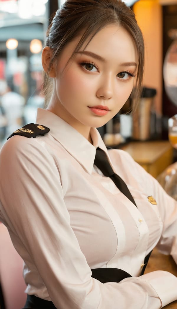 Tags: 21872187, SDXL
{"3": {"inputs": {"seed": 249597557084052, "steps": 64, "cfg": 5.43, "sampler_name": "dpmpp_2m", "scheduler": "karras", "denoise": 1.0, "model": ["27", 0], "positive": ["6", 0], "negative": ["7", 0], "latent_image": ["5", 0]}, "class_type": "KSampler"}, "4": {"inputs": {"ckpt_name": "juggernautxl.safetensors"}, "class_type": "CheckpointLoaderSimple"}, "5": {"inputs": {"width": 768, "height": 1344, "batch_size": 1}, "class_type": "EmptyLatentImage"}, "6": {"inputs": {"text": "23 year old girl, (seductive pose:0.95), (detailed face:0.97), (blush:1.00), (double eyelids:1.08), (temptress:1.10), (pale skin:1.12), (slim:0.98), (eyelashes:1.07), (beautiful eyes:1.00), (seductive facial expression:1.07), (idol:1.09), (cute:1.07), (sexy lips:1.00), (perky ass:1.11), (exposed ass:1.02), (looking back:0.96), (sexy ass:0.96), (thigh gap:1.00), (a waitress in uniform:1.05) working at a restaurant, (RAW:1.08), (candid cinema:1.08), (film:1.04), (soft lighting:1.01), (skin fuzz:1.00), (portra:1.06), (natural looking skin:1.03), (textured skin:1.09), (detailed skin:1.09)", "clip": ["27", 1]}, "class_type": "CLIPTextEncode"}, "7": {"inputs": {"text": "(watermark:1.11), (low resolution:1.05), (open mouth:1.07), (worst quality:1.11), (twisted:1.12), (bad hands:1.05), (distorted:1.09)", "clip": ["27", 1]}, "class_type": "CLIPTextEncode"}, "8": {"inputs": {"samples": ["3", 0], "vae": ["4", 2]}, "class_type": "VAEDecode"}, "25": {"inputs": {"lora_name": "nudify_xl.safetensors", "strength_model": 0.32, "strength_clip": 0.05, "model": ["4", 0], "clip": ["4", 1]}, "class_type": "LoraLoader"}, "26": {"inputs": {"lora_name": "shirtlift_SDXL_v2.safetensors", "strength_model": 0.19, "strength_clip": 0.14, "model": ["25", 0], "clip": ["25", 1]}, "class_type": "LoraLoader"}, "27": {"inputs": {"lora_name": "PerfectEyesXL.safetensors", "strength_model": 0.15, "strength_clip": 0.18, "model": ["26", 0], "clip": ["26", 1]}, "class_type": "LoraLoader"}, "30": {"inputs": {"model_name": "4x_NMKD-Superscale-SP_178000_G.pth"}, "class_type": "UpscaleModelLoader"}, "31": {"inputs": {"upscale_model": ["30", 0], "image": ["8", 0]}, "class_type": "ImageUpscaleWithModel"}, "32": {"inputs": {"upscale_method": "lanczos", "scale_by": 0.5, "image": ["31", 0]}, "class_type": "ImageScaleBy"}, "33": {"inputs": {"pixels": ["32", 0], "vae": ["4", 2]}, "class_type": "VAEEncode"}, "34": {"inputs": {"seed": 249597557084052, "steps": 64, "cfg": 5.43, "sampler_name": "dpmpp_2m", "scheduler": "karras", "denoise": 0.3, "model": ["27", 0], "positive": ["6", 0], "negative": ["7", 0], "latent_image": ["33", 0]}, "class_type": "KSampler"}, "36": {"inputs": {"samples": ["34", 0], "vae": ["4", 2]}, "class_type": "VAEDecode"}, "39": {"inputs": {"filename_prefix": "comfyapi-1732375689621", "images": ["36", 0]}, "class_type": "SaveImage"}}