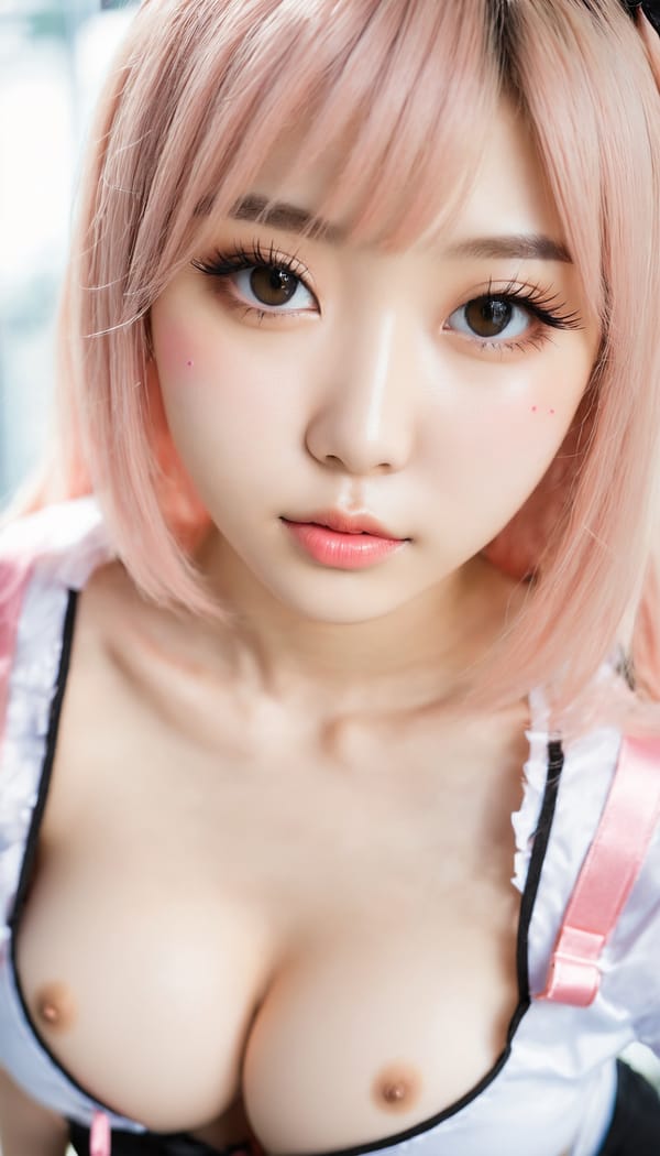 Tags: 21872187, SDXL
{"3": {"inputs": {"seed": 722933886664095, "steps": 64, "cfg": 7.03, "sampler_name": "dpmpp_2m", "scheduler": "karras", "denoise": 1.0, "model": ["27", 0], "positive": ["6", 0], "negative": ["7", 0], "latent_image": ["5", 0]}, "class_type": "KSampler"}, "4": {"inputs": {"ckpt_name": "juggernautxl.safetensors"}, "class_type": "CheckpointLoaderSimple"}, "5": {"inputs": {"width": 768, "height": 1344, "batch_size": 1}, "class_type": "EmptyLatentImage"}, "6": {"inputs": {"text": "21 year old girl, (korean:1.02), (slim:1.11), (double eyelids:1.08), (blush:1.07), (detailed face:1.11), (seductive pose:1.14), (sexy lips:0.95), (eyelashes:1.02), (pale skin:0.98), (seductive facial expression:1.05), (beautiful eyes:1.03), (idol:1.13), (cute:0.95), (temptress:1.04), (in a seductive pose:1.01), (large perky breasts:1.00), (cleavage:1.02), (thigh gap:0.96), (in a cosplay:1.13) at comiket posing for camera, (portra:1.06), (textured skin:1.08), (soft lighting:1.01), (RAW:1.04), (candid cinema:1.09), (film:1.09), (natural looking skin:1.06), (skin fuzz:1.07), (detailed skin:1.08)", "clip": ["27", 1]}, "class_type": "CLIPTextEncode"}, "7": {"inputs": {"text": "(distorted:1.08), (bad hands:1.06), (low resolution:1.12), (twisted:1.08), (worst quality:1.14), (watermark:1.13), (open mouth:1.07)", "clip": ["27", 1]}, "class_type": "CLIPTextEncode"}, "8": {"inputs": {"samples": ["3", 0], "vae": ["4", 2]}, "class_type": "VAEDecode"}, "25": {"inputs": {"lora_name": "nudify_xl.safetensors", "strength_model": 0.17, "strength_clip": 0.24, "model": ["4", 0], "clip": ["4", 1]}, "class_type": "LoraLoader"}, "26": {"inputs": {"lora_name": "shirtlift_SDXL_v2.safetensors", "strength_model": 0.08, "strength_clip": 0.03, "model": ["25", 0], "clip": ["25", 1]}, "class_type": "LoraLoader"}, "27": {"inputs": {"lora_name": "PerfectEyesXL.safetensors", "strength_model": 0.03, "strength_clip": 0.02, "model": ["26", 0], "clip": ["26", 1]}, "class_type": "LoraLoader"}, "30": {"inputs": {"model_name": "4x_NMKD-Superscale-SP_178000_G.pth"}, "class_type": "UpscaleModelLoader"}, "31": {"inputs": {"upscale_model": ["30", 0], "image": ["8", 0]}, "class_type": "ImageUpscaleWithModel"}, "32": {"inputs": {"upscale_method": "lanczos", "scale_by": 0.5, "image": ["31", 0]}, "class_type": "ImageScaleBy"}, "33": {"inputs": {"pixels": ["32", 0], "vae": ["4", 2]}, "class_type": "VAEEncode"}, "34": {"inputs": {"seed": 722933886664095, "steps": 64, "cfg": 7.03, "sampler_name": "dpmpp_2m", "scheduler": "karras", "denoise": 0.3, "model": ["27", 0], "positive": ["6", 0], "negative": ["7", 0], "latent_image": ["33", 0]}, "class_type": "KSampler"}, "36": {"inputs": {"samples": ["34", 0], "vae": ["4", 2]}, "class_type": "VAEDecode"}, "39": {"inputs": {"filename_prefix": "comfyapi-1726254713634", "images": ["36", 0]}, "class_type": "SaveImage"}}