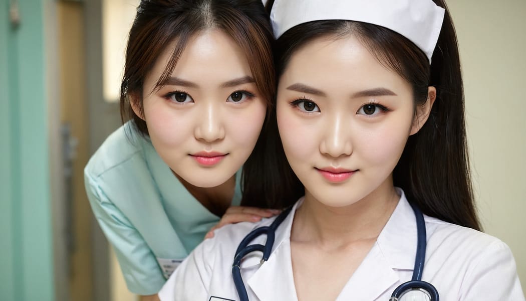 Tags: 21872187, SDXL
{"3": {"inputs": {"seed": 498147500815274, "steps": 64, "cfg": 6.72, "sampler_name": "dpmpp_2m", "scheduler": "karras", "denoise": 1.0, "model": ["27", 0], "positive": ["6", 0], "negative": ["7", 0], "latent_image": ["5", 0]}, "class_type": "KSampler"}, "4": {"inputs": {"ckpt_name": "juggernautXL_v8Rundiffusion.safetensors"}, "class_type": "CheckpointLoaderSimple"}, "5": {"inputs": {"width": 1344, "height": 768, "batch_size": 1}, "class_type": "EmptyLatentImage"}, "6": {"inputs": {"text": "27 year old girl, (korean:0.97), (double eyelids:0.96), (seductive facial expression:1.06), (temptress:1.06), (slim:1.03), (beautiful eyes:0.95), (eyelashes:0.97), (sexy lips:1.00), (detailed face:1.08), (seductive pose:1.05), (blush:1.04), (pale skin:1.14), (cute:1.04), (in a seductive pose:1.12), (large perky breasts:1.10), (cleavage:1.09), (thigh gap:1.06), (nurse in uniform:1.07) working in a hospital ward, (film:1.03), (portra:1.07), (textured skin:1.01), (RAW:1.09), (skin fuzz:1.04), (detailed skin:1.09), (candid cinema:1.02), (natural looking skin:1.01), (soft lighting:1.03)", "clip": ["27", 1]}, "class_type": "CLIPTextEncode"}, "7": {"inputs": {"text": "(distorted:1.14), (low resolution:1.06), (bad hands:1.14), (open mouth:1.14), (twisted:1.14), (watermark:1.14), (worst quality:1.08)", "clip": ["27", 1]}, "class_type": "CLIPTextEncode"}, "8": {"inputs": {"samples": ["3", 0], "vae": ["4", 2]}, "class_type": "VAEDecode"}, "25": {"inputs": {"lora_name": "nudify_xl.safetensors", "strength_model": 0.15, "strength_clip": 0.39, "model": ["4", 0], "clip": ["4", 1]}, "class_type": "LoraLoader"}, "26": {"inputs": {"lora_name": "shirtlift_SDXL_v2.safetensors", "strength_model": 0.18, "strength_clip": 0.05, "model": ["25", 0], "clip": ["25", 1]}, "class_type": "LoraLoader"}, "27": {"inputs": {"lora_name": "PerfectEyesXL.safetensors", "strength_model": 0.13, "strength_clip": 0.06, "model": ["26", 0], "clip": ["26", 1]}, "class_type": "LoraLoader"}, "30": {"inputs": {"model_name": "4x_NMKD-Superscale-SP_178000_G.pth"}, "class_type": "UpscaleModelLoader"}, "31": {"inputs": {"upscale_model": ["30", 0], "image": ["8", 0]}, "class_type": "ImageUpscaleWithModel"}, "32": {"inputs": {"upscale_method": "lanczos", "scale_by": 0.5, "image": ["31", 0]}, "class_type": "ImageScaleBy"}, "33": {"inputs": {"pixels": ["32", 0], "vae": ["4", 2]}, "class_type": "VAEEncode"}, "34": {"inputs": {"seed": 498147500815274, "steps": 64, "cfg": 6.72, "sampler_name": "dpmpp_2m", "scheduler": "karras", "denoise": 0.3, "model": ["27", 0], "positive": ["6", 0], "negative": ["7", 0], "latent_image": ["33", 0]}, "class_type": "KSampler"}, "36": {"inputs": {"samples": ["34", 0], "vae": ["4", 2]}, "class_type": "VAEDecode"}, "39": {"inputs": {"filename_prefix": "comfyapi-1707521281855", "images": ["36", 0]}, "class_type": "SaveImage"}}