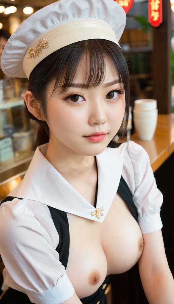 Tags: 21872187, SDXL
{"3": {"inputs": {"seed": 349749629681716, "steps": 64, "cfg": 7.31, "sampler_name": "dpmpp_2m", "scheduler": "karras", "denoise": 1.0, "model": ["27", 0], "positive": ["6", 0], "negative": ["7", 0], "latent_image": ["5", 0]}, "class_type": "KSampler"}, "4": {"inputs": {"ckpt_name": "juggernautxl.safetensors"}, "class_type": "CheckpointLoaderSimple"}, "5": {"inputs": {"width": 768, "height": 1344, "batch_size": 1}, "class_type": "EmptyLatentImage"}, "6": {"inputs": {"text": "22 year old girl, (japanese:1.12), (cute:1.06), (pale skin:1.04), (sexy lips:1.02), (detailed face:1.14), (beautiful eyes:1.09), (temptress:0.99), (eyelashes:1.10), (slim:1.07), (seductive facial expression:1.14), (idol:1.10), (double eyelids:1.02), (seductive pose:0.97), (perky ass:0.95), (exposed ass:1.05), (looking back:1.10), (sexy ass:1.03), (thigh gap:0.96), (a waitress in uniform:1.04) working at a restaurant, (soft lighting:1.05), (skin fuzz:1.02), (natural looking skin:1.05), (detailed skin:1.09), (RAW:1.05), (textured skin:1.01), (portra:1.08), (film:1.06), (candid cinema:1.08)", "clip": ["27", 1]}, "class_type": "CLIPTextEncode"}, "7": {"inputs": {"text": "(bad hands:1.12), (twisted:1.10), (worst quality:1.06), (open mouth:1.05), (watermark:1.06), (distorted:1.05), (low resolution:1.12)", "clip": ["27", 1]}, "class_type": "CLIPTextEncode"}, "8": {"inputs": {"samples": ["3", 0], "vae": ["4", 2]}, "class_type": "VAEDecode"}, "25": {"inputs": {"lora_name": "nudify_xl.safetensors", "strength_model": 0.23, "strength_clip": 0.3, "model": ["4", 0], "clip": ["4", 1]}, "class_type": "LoraLoader"}, "26": {"inputs": {"lora_name": "shirtlift_SDXL_v2.safetensors", "strength_model": 0.19, "strength_clip": 0.09, "model": ["25", 0], "clip": ["25", 1]}, "class_type": "LoraLoader"}, "27": {"inputs": {"lora_name": "PerfectEyesXL.safetensors", "strength_model": 0.1, "strength_clip": 0.14, "model": ["26", 0], "clip": ["26", 1]}, "class_type": "LoraLoader"}, "30": {"inputs": {"model_name": "4x_NMKD-Superscale-SP_178000_G.pth"}, "class_type": "UpscaleModelLoader"}, "31": {"inputs": {"upscale_model": ["30", 0], "image": ["8", 0]}, "class_type": "ImageUpscaleWithModel"}, "32": {"inputs": {"upscale_method": "lanczos", "scale_by": 0.5, "image": ["31", 0]}, "class_type": "ImageScaleBy"}, "33": {"inputs": {"pixels": ["32", 0], "vae": ["4", 2]}, "class_type": "VAEEncode"}, "34": {"inputs": {"seed": 349749629681716, "steps": 64, "cfg": 7.31, "sampler_name": "dpmpp_2m", "scheduler": "karras", "denoise": 0.3, "model": ["27", 0], "positive": ["6", 0], "negative": ["7", 0], "latent_image": ["33", 0]}, "class_type": "KSampler"}, "36": {"inputs": {"samples": ["34", 0], "vae": ["4", 2]}, "class_type": "VAEDecode"}, "39": {"inputs": {"filename_prefix": "comfyapi-1714673280590", "images": ["36", 0]}, "class_type": "SaveImage"}}