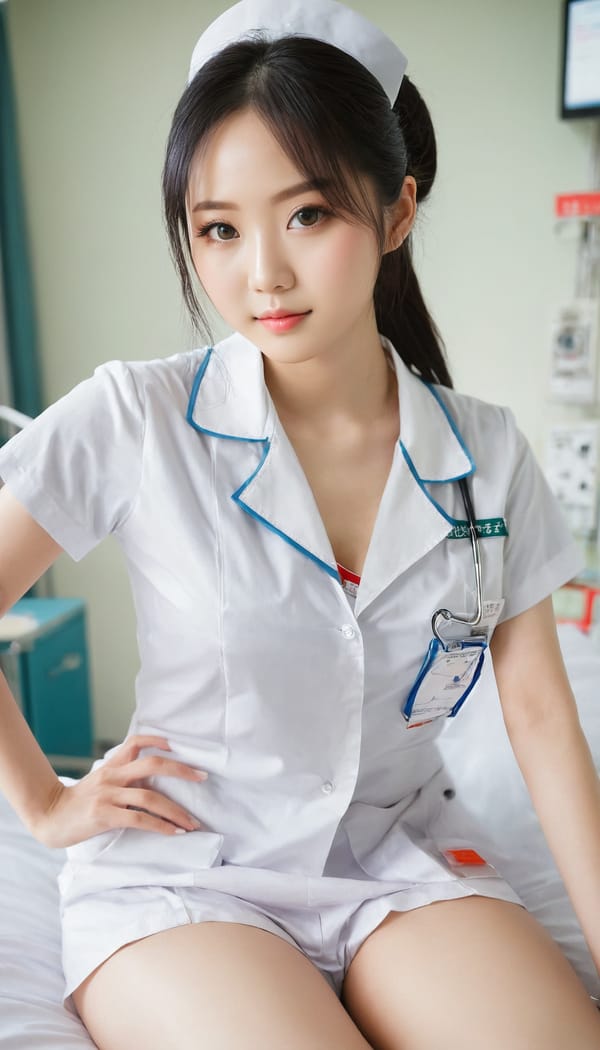 Tags: 21872187, SDXL
{"3": {"inputs": {"seed": 310409131190581, "steps": 32, "cfg": 6.3, "sampler_name": "dpmpp_2m", "scheduler": "karras", "denoise": 1.0, "model": ["27", 0], "positive": ["6", 0], "negative": ["7", 0], "latent_image": ["5", 0]}, "class_type": "KSampler"}, "4": {"inputs": {"ckpt_name": "juggernautxl.safetensors"}, "class_type": "CheckpointLoaderSimple"}, "5": {"inputs": {"width": 768, "height": 1344, "batch_size": 1}, "class_type": "EmptyLatentImage"}, "6": {"inputs": {"text": "24 year old girl, (japanese:0.99), (chinese:1.09), (beautiful eyes:1.12), (blush:0.99), (idol:1.05), (eyelashes:1.01), (slim:1.01), (pale skin:1.04), (temptress:1.09), (sexy lips:1.08), (detailed face:1.14), (double eyelids:1.10), (seductive pose:0.95), (seductive facial expression:1.05), (perky ass:1.04), (exposed ass:1.10), (looking back:1.12), (sexy ass:1.10), (thigh gap:1.07), (nurse in uniform:1.05) working in a hospital ward, (film:1.01), (natural looking skin:1.05), (portra:1.06), (RAW:1.07), (soft lighting:1.02), (detailed skin:1.00), (textured skin:1.08), (candid cinema:1.04)", "clip": ["27", 1]}, "class_type": "CLIPTextEncode"}, "7": {"inputs": {"text": "(worst quality:1.09), (twisted:1.11), (open mouth:1.08), (low resolution:1.12), (watermark:1.13), (bad hands:1.09), (distorted:1.08)", "clip": ["27", 1]}, "class_type": "CLIPTextEncode"}, "8": {"inputs": {"samples": ["3", 0], "vae": ["4", 2]}, "class_type": "VAEDecode"}, "25": {"inputs": {"lora_name": "nudify_xl.safetensors", "strength_model": 0.15, "strength_clip": 0.01, "model": ["4", 0], "clip": ["4", 1]}, "class_type": "LoraLoader"}, "26": {"inputs": {"lora_name": "shirtlift_SDXL_v2.safetensors", "strength_model": 0.01, "strength_clip": 0.11, "model": ["25", 0], "clip": ["25", 1]}, "class_type": "LoraLoader"}, "27": {"inputs": {"lora_name": "PerfectEyesXL.safetensors", "strength_model": 0.0, "strength_clip": 0.05, "model": ["26", 0], "clip": ["26", 1]}, "class_type": "LoraLoader"}, "30": {"inputs": {"model_name": "4x_NMKD-Superscale-SP_178000_G.pth"}, "class_type": "UpscaleModelLoader"}, "31": {"inputs": {"upscale_model": ["30", 0], "image": ["8", 0]}, "class_type": "ImageUpscaleWithModel"}, "32": {"inputs": {"upscale_method": "lanczos", "scale_by": 0.5, "image": ["31", 0]}, "class_type": "ImageScaleBy"}, "33": {"inputs": {"pixels": ["32", 0], "vae": ["4", 2]}, "class_type": "VAEEncode"}, "34": {"inputs": {"seed": 310409131190581, "steps": 32, "cfg": 6.3, "sampler_name": "dpmpp_2m", "scheduler": "karras", "denoise": 0.3, "model": ["27", 0], "positive": ["6", 0], "negative": ["7", 0], "latent_image": ["33", 0]}, "class_type": "KSampler"}, "36": {"inputs": {"samples": ["34", 0], "vae": ["4", 2]}, "class_type": "VAEDecode"}, "39": {"inputs": {"filename_prefix": "comfyapi-1714530229236", "images": ["36", 0]}, "class_type": "SaveImage"}}