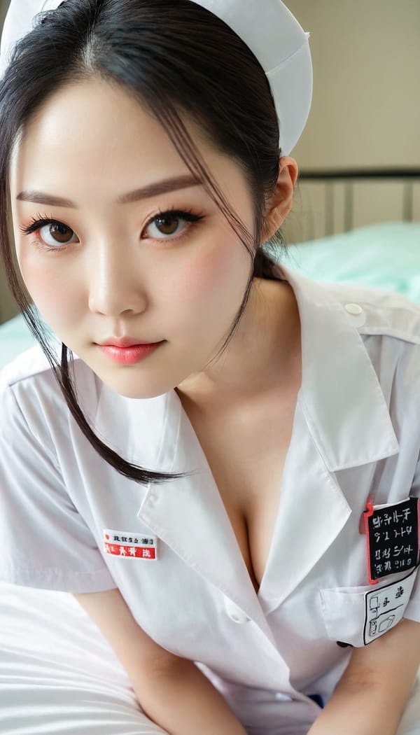 Tags: 21872187, SDXL
{"3": {"inputs": {"seed": 971764977613315, "steps": 32, "cfg": 7.1, "sampler_name": "dpmpp_2m", "scheduler": "karras", "denoise": 1.0, "model": ["27", 0], "positive": ["6", 0], "negative": ["7", 0], "latent_image": ["5", 0]}, "class_type": "KSampler"}, "4": {"inputs": {"ckpt_name": "juggernautxl.safetensors"}, "class_type": "CheckpointLoaderSimple"}, "5": {"inputs": {"width": 768, "height": 1344, "batch_size": 1}, "class_type": "EmptyLatentImage"}, "6": {"inputs": {"text": "27 year old girl, (japanese:1.03), (chinese:1.06), (blush:1.00), (pale skin:1.08), (double eyelids:1.01), (idol:1.14), (eyelashes:1.09), (seductive pose:1.06), (sexy lips:1.02), (temptress:1.14), (seductive facial expression:0.96), (beautiful eyes:1.04), (slim:0.97), (detailed face:1.04), (on all fours:1.05), (spreading ass cheeks:0.96), (from behind:0.99), (backboob:0.96), (nurse in uniform:1.10) working in a hospital ward, (portra:1.02), (skin fuzz:1.00), (natural looking skin:1.04), (textured skin:1.02), (candid cinema:1.07), (soft lighting:1.08), (RAW:1.02), (detailed skin:1.07), (film:1.01)", "clip": ["27", 1]}, "class_type": "CLIPTextEncode"}, "7": {"inputs": {"text": "(distorted:1.10), (twisted:1.05), (open mouth:1.06), (bad hands:1.07), (low resolution:1.10), (watermark:1.10), (worst quality:1.11)", "clip": ["27", 1]}, "class_type": "CLIPTextEncode"}, "8": {"inputs": {"samples": ["3", 0], "vae": ["4", 2]}, "class_type": "VAEDecode"}, "25": {"inputs": {"lora_name": "nudify_xl.safetensors", "strength_model": 0.39, "strength_clip": 0.01, "model": ["4", 0], "clip": ["4", 1]}, "class_type": "LoraLoader"}, "26": {"inputs": {"lora_name": "shirtlift_SDXL_v2.safetensors", "strength_model": 0.08, "strength_clip": 0.09, "model": ["25", 0], "clip": ["25", 1]}, "class_type": "LoraLoader"}, "27": {"inputs": {"lora_name": "PerfectEyesXL.safetensors", "strength_model": 0.14, "strength_clip": 0.04, "model": ["26", 0], "clip": ["26", 1]}, "class_type": "LoraLoader"}, "30": {"inputs": {"model_name": "4x_NMKD-Superscale-SP_178000_G.pth"}, "class_type": "UpscaleModelLoader"}, "31": {"inputs": {"upscale_model": ["30", 0], "image": ["8", 0]}, "class_type": "ImageUpscaleWithModel"}, "32": {"inputs": {"upscale_method": "lanczos", "scale_by": 0.5, "image": ["31", 0]}, "class_type": "ImageScaleBy"}, "33": {"inputs": {"pixels": ["32", 0], "vae": ["4", 2]}, "class_type": "VAEEncode"}, "34": {"inputs": {"seed": 971764977613315, "steps": 32, "cfg": 7.1, "sampler_name": "dpmpp_2m", "scheduler": "karras", "denoise": 0.3, "model": ["27", 0], "positive": ["6", 0], "negative": ["7", 0], "latent_image": ["33", 0]}, "class_type": "KSampler"}, "36": {"inputs": {"samples": ["34", 0], "vae": ["4", 2]}, "class_type": "VAEDecode"}, "39": {"inputs": {"filename_prefix": "comfyapi-1733837201453", "images": ["36", 0]}, "class_type": "SaveImage"}}