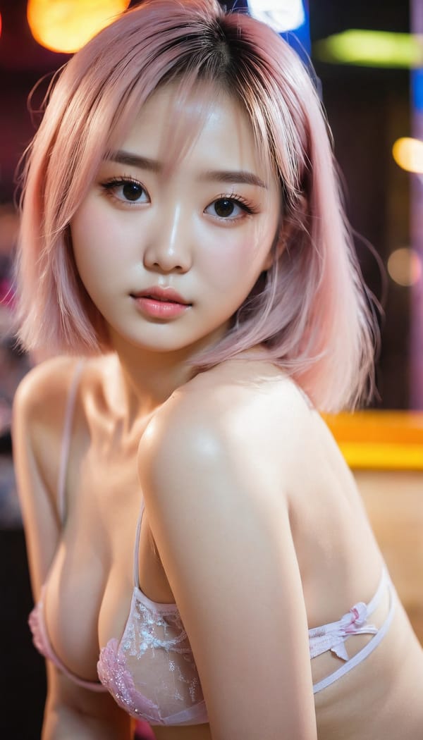 Tags: 21872187, SDXL
{"3": {"inputs": {"seed": 150827151744986, "steps": 32, "cfg": 6.27, "sampler_name": "dpmpp_2m", "scheduler": "karras", "denoise": 1.0, "model": ["27", 0], "positive": ["6", 0], "negative": ["7", 0], "latent_image": ["5", 0]}, "class_type": "KSampler"}, "4": {"inputs": {"ckpt_name": "juggernautxl.safetensors"}, "class_type": "CheckpointLoaderSimple"}, "5": {"inputs": {"width": 768, "height": 1344, "batch_size": 1}, "class_type": "EmptyLatentImage"}, "6": {"inputs": {"text": "19 year old girl, (korean:1.07), (chinese:1.08), (ukrainian:0.97), (cute:1.14), (eyelashes:1.03), (idol:1.04), (beautiful eyes:1.01), (seductive pose:1.01), (blush:1.01), (double eyelids:1.08), (pale skin:0.95), (detailed face:0.95), (slim:1.02), (temptress:0.96), (perky ass:1.10), (exposed ass:1.03), (looking back:0.98), (sexy ass:0.95), (thigh gap:1.04), (a pole dancer:0.98) at a night club, (RAW:1.05), (textured skin:1.00), (detailed skin:1.00), (portra:1.04), (natural looking skin:1.02), (skin fuzz:1.06), (soft lighting:1.05), (candid cinema:1.04), (film:1.09)", "clip": ["27", 1]}, "class_type": "CLIPTextEncode"}, "7": {"inputs": {"text": "(distorted:1.11), (bad hands:1.05), (twisted:1.07), (open mouth:1.11), (low resolution:1.08), (worst quality:1.05), (watermark:1.11)", "clip": ["27", 1]}, "class_type": "CLIPTextEncode"}, "8": {"inputs": {"samples": ["3", 0], "vae": ["4", 2]}, "class_type": "VAEDecode"}, "25": {"inputs": {"lora_name": "nudify_xl.safetensors", "strength_model": 0.21, "strength_clip": 0.32, "model": ["4", 0], "clip": ["4", 1]}, "class_type": "LoraLoader"}, "26": {"inputs": {"lora_name": "shirtlift_SDXL_v2.safetensors", "strength_model": 0.0, "strength_clip": 0.02, "model": ["25", 0], "clip": ["25", 1]}, "class_type": "LoraLoader"}, "27": {"inputs": {"lora_name": "PerfectEyesXL.safetensors", "strength_model": 0.04, "strength_clip": 0.13, "model": ["26", 0], "clip": ["26", 1]}, "class_type": "LoraLoader"}, "30": {"inputs": {"model_name": "4x_NMKD-Superscale-SP_178000_G.pth"}, "class_type": "UpscaleModelLoader"}, "31": {"inputs": {"upscale_model": ["30", 0], "image": ["8", 0]}, "class_type": "ImageUpscaleWithModel"}, "32": {"inputs": {"upscale_method": "lanczos", "scale_by": 0.5, "image": ["31", 0]}, "class_type": "ImageScaleBy"}, "33": {"inputs": {"pixels": ["32", 0], "vae": ["4", 2]}, "class_type": "VAEEncode"}, "34": {"inputs": {"seed": 150827151744986, "steps": 32, "cfg": 6.27, "sampler_name": "dpmpp_2m", "scheduler": "karras", "denoise": 0.3, "model": ["27", 0], "positive": ["6", 0], "negative": ["7", 0], "latent_image": ["33", 0]}, "class_type": "KSampler"}, "36": {"inputs": {"samples": ["34", 0], "vae": ["4", 2]}, "class_type": "VAEDecode"}, "39": {"inputs": {"filename_prefix": "comfyapi-1714771290535", "images": ["36", 0]}, "class_type": "SaveImage"}}