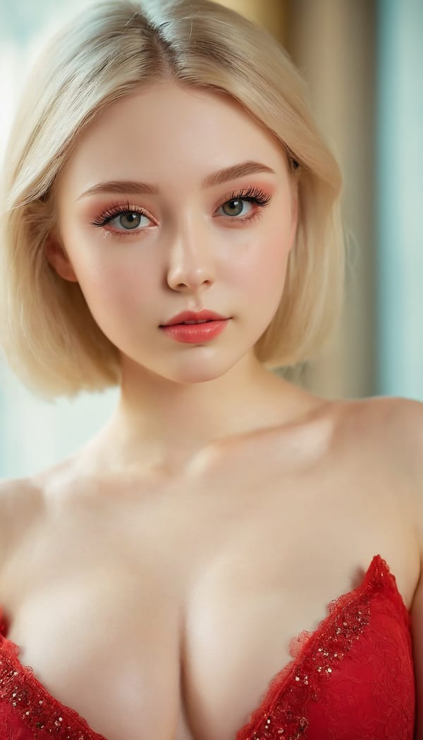 Tags: 21872187, SDXL
{"3": {"inputs": {"seed": 232368606469073, "steps": 32, "cfg": 5.17, "sampler_name": "dpmpp_2m", "scheduler": "karras", "denoise": 1.0, "model": ["27", 0], "positive": ["6", 0], "negative": ["7", 0], "latent_image": ["5", 0]}, "class_type": "KSampler"}, "4": {"inputs": {"ckpt_name": "juggernautxl.safetensors"}, "class_type": "CheckpointLoaderSimple"}, "5": {"inputs": {"width": 768, "height": 1344, "batch_size": 1}, "class_type": "EmptyLatentImage"}, "6": {"inputs": {"text": "19 year old girl, (ukrainian:1.12), (russian:1.00), (blush:0.96), (pale skin:1.08), (seductive facial expression:0.97), (double eyelids:1.08), (idol:0.96), (cute:1.07), (sexy lips:1.00), (seductive pose:1.13), (slim:1.06), (beautiful eyes:1.12), (temptress:0.96), (detailed face:1.13), (eyelashes:1.12), (in a seductive pose:0.98), (large perky breasts:1.05), (cleavage:1.00), (thigh gap:1.05), (wearing a low-cut red dress:0.96) at a ballroom, (textured skin:1.01), (portra:1.07), (detailed skin:1.04), (soft lighting:1.04), (film:1.01), (skin fuzz:1.05), (candid cinema:1.09), (natural looking skin:1.02), (RAW:1.02)", "clip": ["27", 1]}, "class_type": "CLIPTextEncode"}, "7": {"inputs": {"text": "(distorted:1.12), (bad hands:1.05), (worst quality:1.06), (low resolution:1.12), (watermark:1.05), (twisted:1.09), (open mouth:1.14)", "clip": ["27", 1]}, "class_type": "CLIPTextEncode"}, "8": {"inputs": {"samples": ["3", 0], "vae": ["4", 2]}, "class_type": "VAEDecode"}, "25": {"inputs": {"lora_name": "nudify_xl.safetensors", "strength_model": 0.38, "strength_clip": 0.13, "model": ["4", 0], "clip": ["4", 1]}, "class_type": "LoraLoader"}, "26": {"inputs": {"lora_name": "shirtlift_SDXL_v2.safetensors", "strength_model": 0.11, "strength_clip": 0.06, "model": ["25", 0], "clip": ["25", 1]}, "class_type": "LoraLoader"}, "27": {"inputs": {"lora_name": "PerfectEyesXL.safetensors", "strength_model": 0.01, "strength_clip": 0.0, "model": ["26", 0], "clip": ["26", 1]}, "class_type": "LoraLoader"}, "30": {"inputs": {"model_name": "4x_NMKD-Superscale-SP_178000_G.pth"}, "class_type": "UpscaleModelLoader"}, "31": {"inputs": {"upscale_model": ["30", 0], "image": ["8", 0]}, "class_type": "ImageUpscaleWithModel"}, "32": {"inputs": {"upscale_method": "lanczos", "scale_by": 0.5, "image": ["31", 0]}, "class_type": "ImageScaleBy"}, "33": {"inputs": {"pixels": ["32", 0], "vae": ["4", 2]}, "class_type": "VAEEncode"}, "34": {"inputs": {"seed": 232368606469073, "steps": 32, "cfg": 5.17, "sampler_name": "dpmpp_2m", "scheduler": "karras", "denoise": 0.3, "model": ["27", 0], "positive": ["6", 0], "negative": ["7", 0], "latent_image": ["33", 0]}, "class_type": "KSampler"}, "36": {"inputs": {"samples": ["34", 0], "vae": ["4", 2]}, "class_type": "VAEDecode"}, "39": {"inputs": {"filename_prefix": "comfyapi-1713582184459", "images": ["36", 0]}, "class_type": "SaveImage"}}