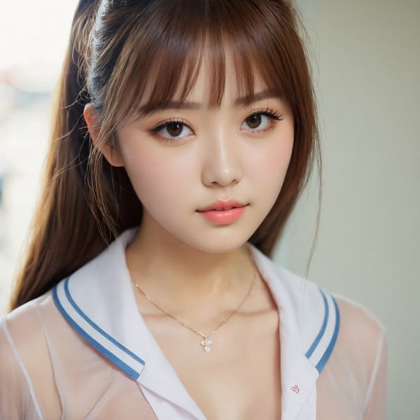 Tags: 21872187, SDXL
{"3": {"inputs": {"seed": 914892931061864, "steps": 64, "cfg": 5.93, "sampler_name": "dpmpp_2m", "scheduler": "karras", "denoise": 1.0, "model": ["27", 0], "positive": ["6", 0], "negative": ["7", 0], "latent_image": ["5", 0]}, "class_type": "KSampler"}, "4": {"inputs": {"ckpt_name": "juggernautxl.safetensors"}, "class_type": "CheckpointLoaderSimple"}, "5": {"inputs": {"width": 1024, "height": 1024, "batch_size": 1}, "class_type": "EmptyLatentImage"}, "6": {"inputs": {"text": "27 year old girl, (slim:0.96), (temptress:0.99), (beautiful eyes:1.00), (double eyelids:1.10), (detailed face:1.08), (idol:1.09), (sexy lips:1.09), (seductive facial expression:1.03), (blush:1.07), (seductive pose:0.98), (pale skin:1.04), (cute:1.13), (eyelashes:0.98), (in a seductive pose:1.00), (large perky breasts:0.95), (cleavage:0.98), (thigh gap:1.06), (school uniform:1.00), choker, busy street, (portra:1.06), (soft lighting:1.04), (detailed skin:1.03), (natural looking skin:1.03), (textured skin:1.05), (film:1.02), (skin fuzz:1.03), (candid cinema:1.07), (RAW:1.00)", "clip": ["27", 1]}, "class_type": "CLIPTextEncode"}, "7": {"inputs": {"text": "(open mouth:1.08), (bad hands:1.10), (distorted:1.13), (low resolution:1.10), (twisted:1.07), (watermark:1.05), (worst quality:1.08)", "clip": ["27", 1]}, "class_type": "CLIPTextEncode"}, "8": {"inputs": {"samples": ["3", 0], "vae": ["4", 2]}, "class_type": "VAEDecode"}, "25": {"inputs": {"lora_name": "nudify_xl.safetensors", "strength_model": 0.05, "strength_clip": 0.03, "model": ["4", 0], "clip": ["4", 1]}, "class_type": "LoraLoader"}, "26": {"inputs": {"lora_name": "shirtlift_SDXL_v2.safetensors", "strength_model": 0.09, "strength_clip": 0.06, "model": ["25", 0], "clip": ["25", 1]}, "class_type": "LoraLoader"}, "27": {"inputs": {"lora_name": "PerfectEyesXL.safetensors", "strength_model": 0.0, "strength_clip": 0.04, "model": ["26", 0], "clip": ["26", 1]}, "class_type": "LoraLoader"}, "30": {"inputs": {"model_name": "4x_NMKD-Superscale-SP_178000_G.pth"}, "class_type": "UpscaleModelLoader"}, "31": {"inputs": {"upscale_model": ["30", 0], "image": ["8", 0]}, "class_type": "ImageUpscaleWithModel"}, "32": {"inputs": {"upscale_method": "lanczos", "scale_by": 0.5, "image": ["31", 0]}, "class_type": "ImageScaleBy"}, "33": {"inputs": {"pixels": ["32", 0], "vae": ["4", 2]}, "class_type": "VAEEncode"}, "34": {"inputs": {"seed": 914892931061864, "steps": 64, "cfg": 5.93, "sampler_name": "dpmpp_2m", "scheduler": "karras", "denoise": 0.3, "model": ["27", 0], "positive": ["6", 0], "negative": ["7", 0], "latent_image": ["33", 0]}, "class_type": "KSampler"}, "36": {"inputs": {"samples": ["34", 0], "vae": ["4", 2]}, "class_type": "VAEDecode"}, "39": {"inputs": {"filename_prefix": "comfyapi-1713518144963", "images": ["36", 0]}, "class_type": "SaveImage"}}