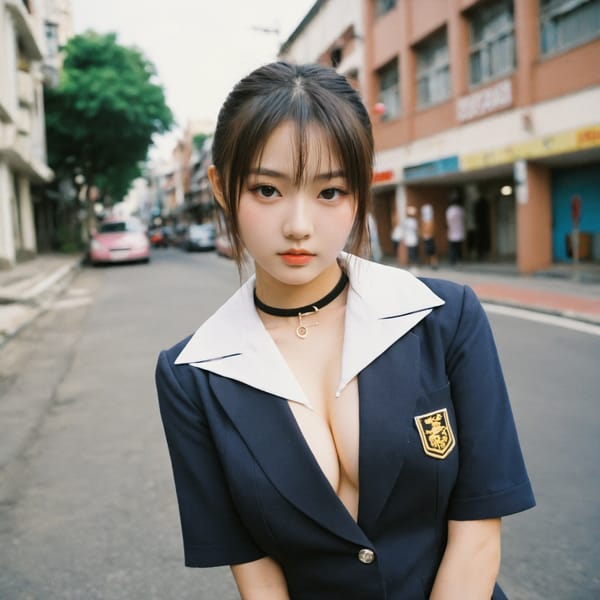 Tags: 21872187, SDXL
{"3": {"inputs": {"seed": 626332720553275, "steps": 64, "cfg": 6.59, "sampler_name": "dpmpp_2m", "scheduler": "karras", "denoise": 1.0, "model": ["27", 0], "positive": ["6", 0], "negative": ["7", 0], "latent_image": ["5", 0]}, "class_type": "KSampler"}, "4": {"inputs": {"ckpt_name": "helloworldxl.safetensors"}, "class_type": "CheckpointLoaderSimple"}, "5": {"inputs": {"width": 1024, "height": 1024, "batch_size": 1}, "class_type": "EmptyLatentImage"}, "6": {"inputs": {"text": "18 year old girl, (sexy lips:0.95), (beautiful eyes:1.12), (blush:0.98), (temptress:1.10), (cute:1.00), (seductive facial expression:1.11), (detailed face:1.00), (slim:1.06), (double eyelids:1.14), (eyelashes:0.97), (idol:1.01), (seductive pose:1.07), (in a seductive pose:0.99), (large perky breasts:1.07), (cleavage:1.03), (thigh gap:1.10), (school uniform:0.96), choker, busy street, (candid cinema:1.08), (natural looking skin:1.08), (detailed skin:1.08), (skin fuzz:1.01), (textured skin:1.07), (soft lighting:1.07), (portra:1.00), (RAW:1.05), (film:1.03)", "clip": ["27", 1]}, "class_type": "CLIPTextEncode"}, "7": {"inputs": {"text": "(bad hands:1.12), (low resolution:1.08), (worst quality:1.11), (twisted:1.13), (open mouth:1.07), (distorted:1.12)", "clip": ["27", 1]}, "class_type": "CLIPTextEncode"}, "8": {"inputs": {"samples": ["3", 0], "vae": ["4", 2]}, "class_type": "VAEDecode"}, "25": {"inputs": {"lora_name": "nudify_xl.safetensors", "strength_model": 0.18, "strength_clip": 0.27, "model": ["4", 0], "clip": ["4", 1]}, "class_type": "LoraLoader"}, "26": {"inputs": {"lora_name": "shirtlift_SDXL_v2.safetensors", "strength_model": 0.07, "strength_clip": 0.14, "model": ["25", 0], "clip": ["25", 1]}, "class_type": "LoraLoader"}, "27": {"inputs": {"lora_name": "PerfectEyesXL.safetensors", "strength_model": 0.16, "strength_clip": 0.02, "model": ["26", 0], "clip": ["26", 1]}, "class_type": "LoraLoader"}, "30": {"inputs": {"model_name": "4x_NMKD-Superscale-SP_178000_G.pth"}, "class_type": "UpscaleModelLoader"}, "31": {"inputs": {"upscale_model": ["30", 0], "image": ["8", 0]}, "class_type": "ImageUpscaleWithModel"}, "32": {"inputs": {"upscale_method": "lanczos", "scale_by": 0.5, "image": ["31", 0]}, "class_type": "ImageScaleBy"}, "33": {"inputs": {"pixels": ["32", 0], "vae": ["4", 2]}, "class_type": "VAEEncode"}, "34": {"inputs": {"seed": 626332720553275, "steps": 64, "cfg": 6.59, "sampler_name": "dpmpp_2m", "scheduler": "karras", "denoise": 0.3, "model": ["27", 0], "positive": ["6", 0], "negative": ["7", 0], "latent_image": ["33", 0]}, "class_type": "KSampler"}, "36": {"inputs": {"samples": ["34", 0], "vae": ["4", 2]}, "class_type": "VAEDecode"}, "39": {"inputs": {"filename_prefix": "comfyapi-1727908545248", "images": ["36", 0]}, "class_type": "SaveImage"}}