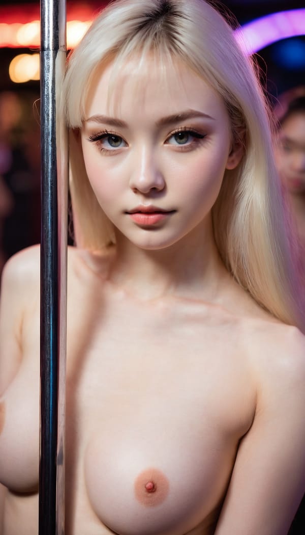 Tags: 21872187, SDXL
{"3": {"inputs": {"seed": 216708646066239, "steps": 32, "cfg": 7.27, "sampler_name": "dpmpp_2m", "scheduler": "karras", "denoise": 1.0, "model": ["27", 0], "positive": ["6", 0], "negative": ["7", 0], "latent_image": ["5", 0]}, "class_type": "KSampler"}, "4": {"inputs": {"ckpt_name": "juggernautxl.safetensors"}, "class_type": "CheckpointLoaderSimple"}, "5": {"inputs": {"width": 768, "height": 1344, "batch_size": 1}, "class_type": "EmptyLatentImage"}, "6": {"inputs": {"text": "19 year old girl, (blush:0.95), (beautiful eyes:1.10), (temptress:0.96), (slim:1.08), (sexy lips:1.11), (double eyelids:1.01), (seductive pose:1.13), (pale skin:1.12), (seductive facial expression:1.04), (cute:1.11), (idol:1.12), (detailed face:1.08), (eyelashes:1.12), (perky ass:0.96), (exposed ass:1.13), (looking back:1.04), (sexy ass:0.98), (thigh gap:1.00), (a pole dancer:1.03) at a night club, (natural looking skin:1.03), (film:1.01), (RAW:1.07), (candid cinema:1.00), (soft lighting:1.04), (skin fuzz:1.09), (textured skin:1.03), (detailed skin:1.09), (portra:1.01)", "clip": ["27", 1]}, "class_type": "CLIPTextEncode"}, "7": {"inputs": {"text": "(distorted:1.09), (bad hands:1.12), (open mouth:1.10), (watermark:1.07), (worst quality:1.05), (low resolution:1.10), (twisted:1.12)", "clip": ["27", 1]}, "class_type": "CLIPTextEncode"}, "8": {"inputs": {"samples": ["3", 0], "vae": ["4", 2]}, "class_type": "VAEDecode"}, "25": {"inputs": {"lora_name": "nudify_xl.safetensors", "strength_model": 0.27, "strength_clip": 0.25, "model": ["4", 0], "clip": ["4", 1]}, "class_type": "LoraLoader"}, "26": {"inputs": {"lora_name": "shirtlift_SDXL_v2.safetensors", "strength_model": 0.05, "strength_clip": 0.01, "model": ["25", 0], "clip": ["25", 1]}, "class_type": "LoraLoader"}, "27": {"inputs": {"lora_name": "PerfectEyesXL.safetensors", "strength_model": 0.07, "strength_clip": 0.12, "model": ["26", 0], "clip": ["26", 1]}, "class_type": "LoraLoader"}, "30": {"inputs": {"model_name": "4x_NMKD-Superscale-SP_178000_G.pth"}, "class_type": "UpscaleModelLoader"}, "31": {"inputs": {"upscale_model": ["30", 0], "image": ["8", 0]}, "class_type": "ImageUpscaleWithModel"}, "32": {"inputs": {"upscale_method": "lanczos", "scale_by": 0.5, "image": ["31", 0]}, "class_type": "ImageScaleBy"}, "33": {"inputs": {"pixels": ["32", 0], "vae": ["4", 2]}, "class_type": "VAEEncode"}, "34": {"inputs": {"seed": 216708646066239, "steps": 32, "cfg": 7.27, "sampler_name": "dpmpp_2m", "scheduler": "karras", "denoise": 0.3, "model": ["27", 0], "positive": ["6", 0], "negative": ["7", 0], "latent_image": ["33", 0]}, "class_type": "KSampler"}, "36": {"inputs": {"samples": ["34", 0], "vae": ["4", 2]}, "class_type": "VAEDecode"}, "39": {"inputs": {"filename_prefix": "comfyapi-1716336266025", "images": ["36", 0]}, "class_type": "SaveImage"}}