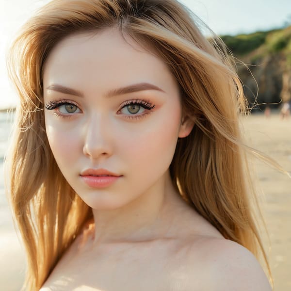 Tags: 21872187, SDXL
{"3": {"inputs": {"seed": 286784773328523, "steps": 32, "cfg": 7.86, "sampler_name": "dpmpp_2m", "scheduler": "karras", "denoise": 1.0, "model": ["27", 0], "positive": ["6", 0], "negative": ["7", 0], "latent_image": ["5", 0]}, "class_type": "KSampler"}, "4": {"inputs": {"ckpt_name": "juggernautxl.safetensors"}, "class_type": "CheckpointLoaderSimple"}, "5": {"inputs": {"width": 1024, "height": 1024, "batch_size": 1}, "class_type": "EmptyLatentImage"}, "6": {"inputs": {"text": "25 year old girl, (temptress:0.99), (cute:1.07), (seductive facial expression:1.02), (seductive pose:1.04), (sexy lips:1.14), (blush:1.12), (pale skin:1.11), (idol:0.98), (beautiful eyes:1.04), (double eyelids:1.12), (slim:1.11), (eyelashes:1.14), (perky ass:1.03), (exposed ass:1.02), (looking back:1.01), (sexy ass:0.96), (thigh gap:1.04), strolling (nude:1.14) at a beach, (skin fuzz:1.08), (detailed skin:1.09), (portra:1.01), (natural looking skin:1.09), (film:1.08), (RAW:1.03), (textured skin:1.06), (soft lighting:1.05), (candid cinema:1.03)", "clip": ["27", 1]}, "class_type": "CLIPTextEncode"}, "7": {"inputs": {"text": "(watermark:1.14), (low resolution:1.07), (bad hands:1.07), (distorted:1.05), (open mouth:1.05), (worst quality:1.09), (twisted:1.09)", "clip": ["27", 1]}, "class_type": "CLIPTextEncode"}, "8": {"inputs": {"samples": ["3", 0], "vae": ["4", 2]}, "class_type": "VAEDecode"}, "25": {"inputs": {"lora_name": "nudify_xl.safetensors", "strength_model": 0.17, "strength_clip": 0.05, "model": ["4", 0], "clip": ["4", 1]}, "class_type": "LoraLoader"}, "26": {"inputs": {"lora_name": "shirtlift_SDXL_v2.safetensors", "strength_model": 0.15, "strength_clip": 0.05, "model": ["25", 0], "clip": ["25", 1]}, "class_type": "LoraLoader"}, "27": {"inputs": {"lora_name": "PerfectEyesXL.safetensors", "strength_model": 0.09, "strength_clip": 0.15, "model": ["26", 0], "clip": ["26", 1]}, "class_type": "LoraLoader"}, "30": {"inputs": {"model_name": "4x_NMKD-Superscale-SP_178000_G.pth"}, "class_type": "UpscaleModelLoader"}, "31": {"inputs": {"upscale_model": ["30", 0], "image": ["8", 0]}, "class_type": "ImageUpscaleWithModel"}, "32": {"inputs": {"upscale_method": "lanczos", "scale_by": 0.5, "image": ["31", 0]}, "class_type": "ImageScaleBy"}, "33": {"inputs": {"pixels": ["32", 0], "vae": ["4", 2]}, "class_type": "VAEEncode"}, "34": {"inputs": {"seed": 286784773328523, "steps": 32, "cfg": 7.86, "sampler_name": "dpmpp_2m", "scheduler": "karras", "denoise": 0.3, "model": ["27", 0], "positive": ["6", 0], "negative": ["7", 0], "latent_image": ["33", 0]}, "class_type": "KSampler"}, "36": {"inputs": {"samples": ["34", 0], "vae": ["4", 2]}, "class_type": "VAEDecode"}, "39": {"inputs": {"filename_prefix": "comfyapi-1724915863279", "images": ["36", 0]}, "class_type": "SaveImage"}}