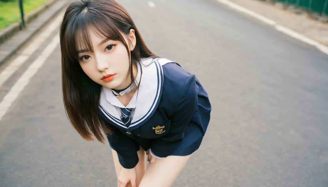 Tags: 21872187, SDXL
{"3": {"inputs": {"seed": 535061277876760, "steps": 32, "cfg": 7.1, "sampler_name": "dpmpp_2m", "scheduler": "karras", "denoise": 1.0, "model": ["27", 0], "positive": ["6", 0], "negative": ["7", 0], "latent_image": ["5", 0]}, "class_type": "KSampler"}, "4": {"inputs": {"ckpt_name": "helloworldxl.safetensors"}, "class_type": "CheckpointLoaderSimple"}, "5": {"inputs": {"width": 1344, "height": 768, "batch_size": 1}, "class_type": "EmptyLatentImage"}, "6": {"inputs": {"text": "22 year old girl, (pale skin:1.09), (blush:0.96), (seductive pose:1.05), (beautiful eyes:1.04), (idol:1.13), (cute:1.12), (temptress:0.97), (double eyelids:1.10), (eyelashes:1.05), (sexy lips:1.07), (seductive facial expression:0.98), (slim:1.04), (perky ass:1.14), (exposed ass:0.96), (looking back:1.13), (sexy ass:1.09), (thigh gap:1.00), (school uniform:1.05), choker, busy street, (soft lighting:1.04), (detailed skin:1.01), (natural looking skin:1.01), (candid cinema:1.05), (portra:1.06), (skin fuzz:1.08), (film:1.01), (textured skin:1.01), (RAW:1.08)", "clip": ["27", 1]}, "class_type": "CLIPTextEncode"}, "7": {"inputs": {"text": "(open mouth:1.11), (low resolution:1.10), (worst quality:1.14), (distorted:1.09), (twisted:1.12), (bad hands:1.13), (watermark:1.10)", "clip": ["27", 1]}, "class_type": "CLIPTextEncode"}, "8": {"inputs": {"samples": ["3", 0], "vae": ["4", 2]}, "class_type": "VAEDecode"}, "25": {"inputs": {"lora_name": "nudify_xl.safetensors", "strength_model": 0.1, "strength_clip": 0.04, "model": ["4", 0], "clip": ["4", 1]}, "class_type": "LoraLoader"}, "26": {"inputs": {"lora_name": "shirtlift_SDXL_v2.safetensors", "strength_model": 0.01, "strength_clip": 0.09, "model": ["25", 0], "clip": ["25", 1]}, "class_type": "LoraLoader"}, "27": {"inputs": {"lora_name": "PerfectEyesXL.safetensors", "strength_model": 0.15, "strength_clip": 0.1, "model": ["26", 0], "clip": ["26", 1]}, "class_type": "LoraLoader"}, "30": {"inputs": {"model_name": "4x_NMKD-Superscale-SP_178000_G.pth"}, "class_type": "UpscaleModelLoader"}, "31": {"inputs": {"upscale_model": ["30", 0], "image": ["8", 0]}, "class_type": "ImageUpscaleWithModel"}, "32": {"inputs": {"upscale_method": "lanczos", "scale_by": 0.5, "image": ["31", 0]}, "class_type": "ImageScaleBy"}, "33": {"inputs": {"pixels": ["32", 0], "vae": ["4", 2]}, "class_type": "VAEEncode"}, "34": {"inputs": {"seed": 535061277876760, "steps": 32, "cfg": 7.1, "sampler_name": "dpmpp_2m", "scheduler": "karras", "denoise": 0.3, "model": ["27", 0], "positive": ["6", 0], "negative": ["7", 0], "latent_image": ["33", 0]}, "class_type": "KSampler"}, "36": {"inputs": {"samples": ["34", 0], "vae": ["4", 2]}, "class_type": "VAEDecode"}, "39": {"inputs": {"filename_prefix": "comfyapi-1716483338826", "images": ["36", 0]}, "class_type": "SaveImage"}}